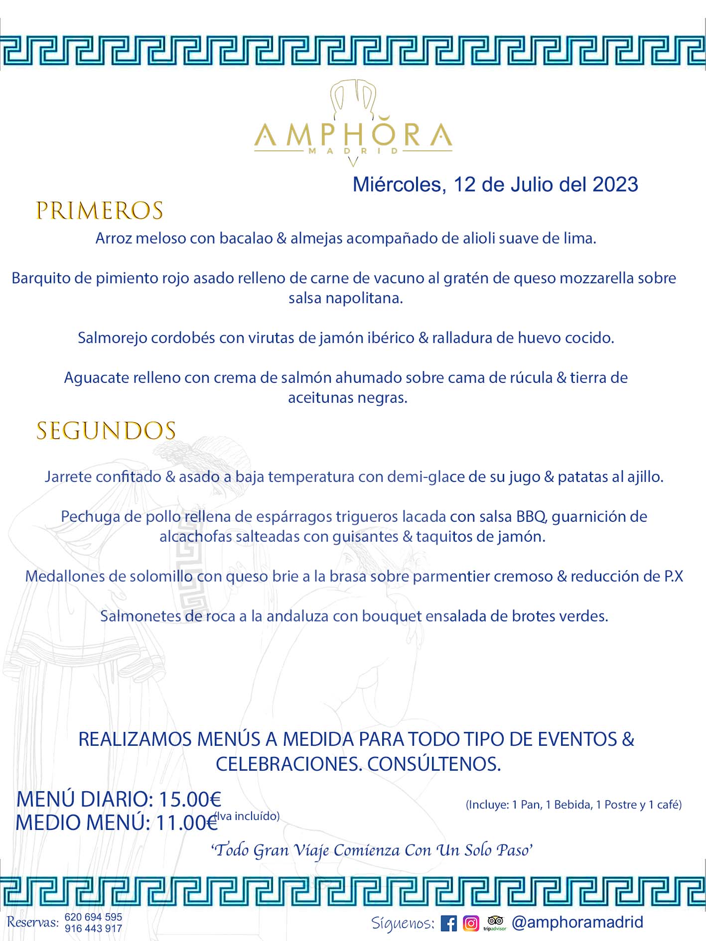 MENÚS DEL DÍA ALCORCÓN MENÚ DEL MIÉRCOLES 12 DE JULIO DE 2023 MENÚS DIARIOS MEJORES MENÚS RESTAURANTES ALCORCÓN RESTAURANTE AMPHORA TERRAZA EN ALCORCÓN (DISPONEMOS DE UNA GRAN TERRAZA) Av. Leganés, 54 28923 · Alcorcón · Madrid · España. 91 644 39 17 620 694 595 También realizamos menús especiales a medida personalizados a grupos para todo tipo de eventos, como celebraciones, comidas o cenas de empresas, bautizos, bodas, cumpleaños, cenas o comidas de navidad 2023 2024, etc. Consúltenos o visite nuestras excelentes y amplias instalaciones y les prepararemos el menú más ajustado a sus necesidades y presupuesto. #RestaurantesEventos #RestaurantesMenúsCelebraciones #RestaurantesSalonesBodasBautizosComuniones #MenúsEspecialesparaEventosAlcorcón #MenúsCelebracionesAlcorcón #RestaurantesSalonesMenúsEspecialesGrupos #RestaurantesMenúsCumpleaños #ComidasCenasEmpresasAlcorcón #MenúsparaCenasComidasEventosEmpresasMadrid #MejoresTerrazasMadrid #MejorTerrazaAlcorcónMadrid #PresupuestosMenúsBodasComunionesBautizosAlcorcón #RestaurantesSecretosconEncantoMadrid #RestaurantesMenúsCenasComidasGruposEmpresasNavidadesAlcorcon #SalonesComidasCenasEmpresasAlcorcón #MenúsEventos #MenúsBodas #MenúsComuniones #MenúsCumpleaños #MenúsBautizos #MenúsEventosAlcorcón #MenúsBodasAlcorcón #MenúsComunionesAlcorcón #MenúsCumpleañosAlcorcón #MenúsBautizosAlcorcón #MenúsNavidadAlcorcón #MenúsComidasNavidad #MenúsCenasNavidad #SalonesEventosAlcorcón RESTAURANTES ALCORCÓN CELEBRACIONES EVENTOS CUMPLEAÑOS BODAS COMUNIONES BAUTIZOS, MENÚS ESPECIALES A MEDIDA PARA REUNIONES FAMILIARES EVENTOS CELEBRACIONES BODAS COMUNIONES BAUTIZOS EN ALCORCÓN, RESTAURANTES SALONES GRUPOS COMIDAS CENAS EN ALCORCÓN, RESTAURANTES COMIDAS CENAS EMPRESA ALCORCÓN MADRID, MEJORES TERRAZAS ALCORCÓN, MEJOR TERRAZA ALCORCÓN, RESTAURANTES SECRETOS CON ENCANTO EN MADRID, RESTAURANTES MENUS GRUPOS ESPECIALES COMIDAS CENAS EMPRESAS NAVIDADES ALCORCÓN, CONSÚLTE NUESTROS MENÚS A MEDIDA PARA EVENTOS - REALIZAMOS MENÚS A MEDIDA PARA BODAS, COMUNIONES, BAUTIZOS, CUMPLEAÑOS, CENAS COMIDAS DE EMPRESAS, ETC - NUESTRO RESTAURANTE DIPONE DE UNA EXTRAORDINARIA TERRAZA PARA TODO TIPO DE EVENTOS - NUESTROS SALONES INTERIORES SE ADAPTAN A TODO DE EVENTOS, YA SEAN PARTICULARES COMO DE EMPRESAS - RESTAURANTE PREPARADO PARA TODO TIPO DE EVENTOS DE CLIENTES DE LA ZONA SUR SUROESTE DE MADRID COMO ALCORCÓN MÓSTOLES FUENLABRADA VILLAVICIOSA DE ODÓN POZUELO DE ALARCÓN GETAFE LAS ROZAS MAJADAHONDA - UNO DE LOS MEJORES RESTAURANTES DE MADRID PARA COMER O CENAR A LA CARTA O CON NUESTROS MENÚS - CELEBRE CON NOSOTROS SUS REUNIONES FAMILIARES CUMPLEAÑOS BAUTIZOS COMUNIONES BODAS PRESENTACIONES ETC. PUES SERÁN UN ÉXITO - MEJORES RESTAURANTES SALONES CELEBRACIONES EN ALCORCÓN -RESTAURANTES MENUS GRUPOS COMIDAS CENAS REUNIONES EMPRESAS NAVIDADES 2023 2024 ALCORCÓN ZONA SUR MADRID.