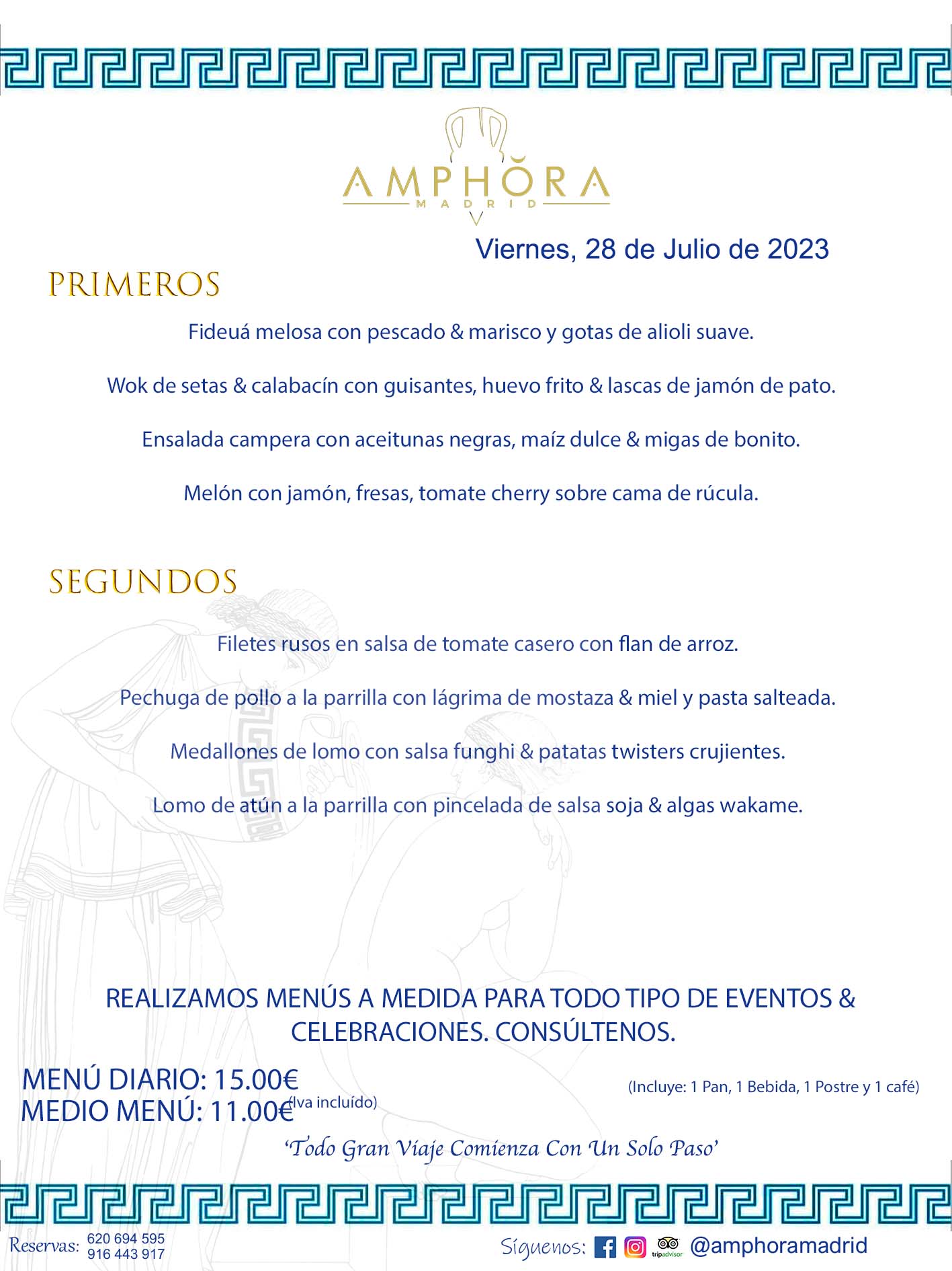 MENÚS DEL DÍA ALCORCÓN MENÚ DEL VIERNES 28 DE JULIO DE 2023 MENÚS DIARIOS MEJORES MENÚS RESTAURANTES ALCORCÓN RESTAURANTE AMPHORA TERRAZA EN ALCORCÓN (DISPONEMOS DE UNA GRAN TERRAZA) Av. Leganés, 54 28923 · Alcorcón · Madrid · España. 91 644 39 17 620 694 595 También realizamos menús especiales a medida personalizados a grupos para todo tipo de eventos, como celebraciones, comidas o cenas de empresas, bautizos, bodas, cumpleaños, cenas o comidas de navidad 2023 2024, etc. Consúltenos o visite nuestras excelentes y amplias instalaciones y les prepararemos el menú más ajustado a sus necesidades y presupuesto. #RestaurantesEventos #RestaurantesMenúsCelebraciones #RestaurantesSalonesBodasBautizosComuniones #MenúsEspecialesparaEventosAlcorcón #MenúsCelebracionesAlcorcón #RestaurantesSalonesMenúsEspecialesGrupos #RestaurantesMenúsCumpleaños #ComidasCenasEmpresasAlcorcón #MenúsparaCenasComidasEventosEmpresasMadrid #MejoresTerrazasMadrid #MejorTerrazaAlcorcónMadrid #PresupuestosMenúsBodasComunionesBautizosAlcorcón #RestaurantesSecretosconEncantoMadrid #RestaurantesMenúsCenasComidasGruposEmpresasNavidadesAlcorcon #SalonesComidasCenasEmpresasAlcorcón #MenúsEventos #MenúsBodas #MenúsComuniones #MenúsCumpleaños #MenúsBautizos #MenúsEventosAlcorcón #MenúsBodasAlcorcón #MenúsComunionesAlcorcón #MenúsCumpleañosAlcorcón #MenúsBautizosAlcorcón #MenúsNavidadAlcorcón #MenúsComidasNavidad #MenúsCenasNavidad #SalonesEventosAlcorcón RESTAURANTES ALCORCÓN CELEBRACIONES EVENTOS CUMPLEAÑOS BODAS COMUNIONES BAUTIZOS, MENÚS ESPECIALES A MEDIDA PARA REUNIONES FAMILIARES EVENTOS CELEBRACIONES BODAS COMUNIONES BAUTIZOS EN ALCORCÓN, RESTAURANTES SALONES GRUPOS COMIDAS CENAS EN ALCORCÓN, RESTAURANTES COMIDAS CENAS EMPRESA ALCORCÓN MADRID, MEJORES TERRAZAS ALCORCÓN, MEJOR TERRAZA ALCORCÓN, RESTAURANTES SECRETOS CON ENCANTO EN MADRID, RESTAURANTES MENUS GRUPOS ESPECIALES COMIDAS CENAS EMPRESAS NAVIDADES ALCORCÓN, CONSÚLTE NUESTROS MENÚS A MEDIDA PARA EVENTOS - REALIZAMOS MENÚS A MEDIDA PARA BODAS, COMUNIONES, BAUTIZOS, CUMPLEAÑOS, CENAS COMIDAS DE EMPRESAS, ETC - NUESTRO RESTAURANTE DIPONE DE UNA EXTRAORDINARIA TERRAZA PARA TODO TIPO DE EVENTOS - NUESTROS SALONES INTERIORES SE ADAPTAN A TODO DE EVENTOS, YA SEAN PARTICULARES COMO DE EMPRESAS - RESTAURANTE PREPARADO PARA TODO TIPO DE EVENTOS DE CLIENTES DE LA ZONA SUR SUROESTE DE MADRID COMO ALCORCÓN MÓSTOLES FUENLABRADA VILLAVICIOSA DE ODÓN POZUELO DE ALARCÓN GETAFE LAS ROZAS MAJADAHONDA - UNO DE LOS MEJORES RESTAURANTES DE MADRID PARA COMER O CENAR A LA CARTA O CON NUESTROS MENÚS - CELEBRE CON NOSOTROS SUS REUNIONES FAMILIARES CUMPLEAÑOS BAUTIZOS COMUNIONES BODAS PRESENTACIONES ETC. PUES SERÁN UN ÉXITO - MEJORES RESTAURANTES SALONES CELEBRACIONES EN ALCORCÓN -RESTAURANTES MENUS GRUPOS COMIDAS CENAS REUNIONES EMPRESAS NAVIDADES 2023 2024 ALCORCÓN ZONA SUR MADRID.