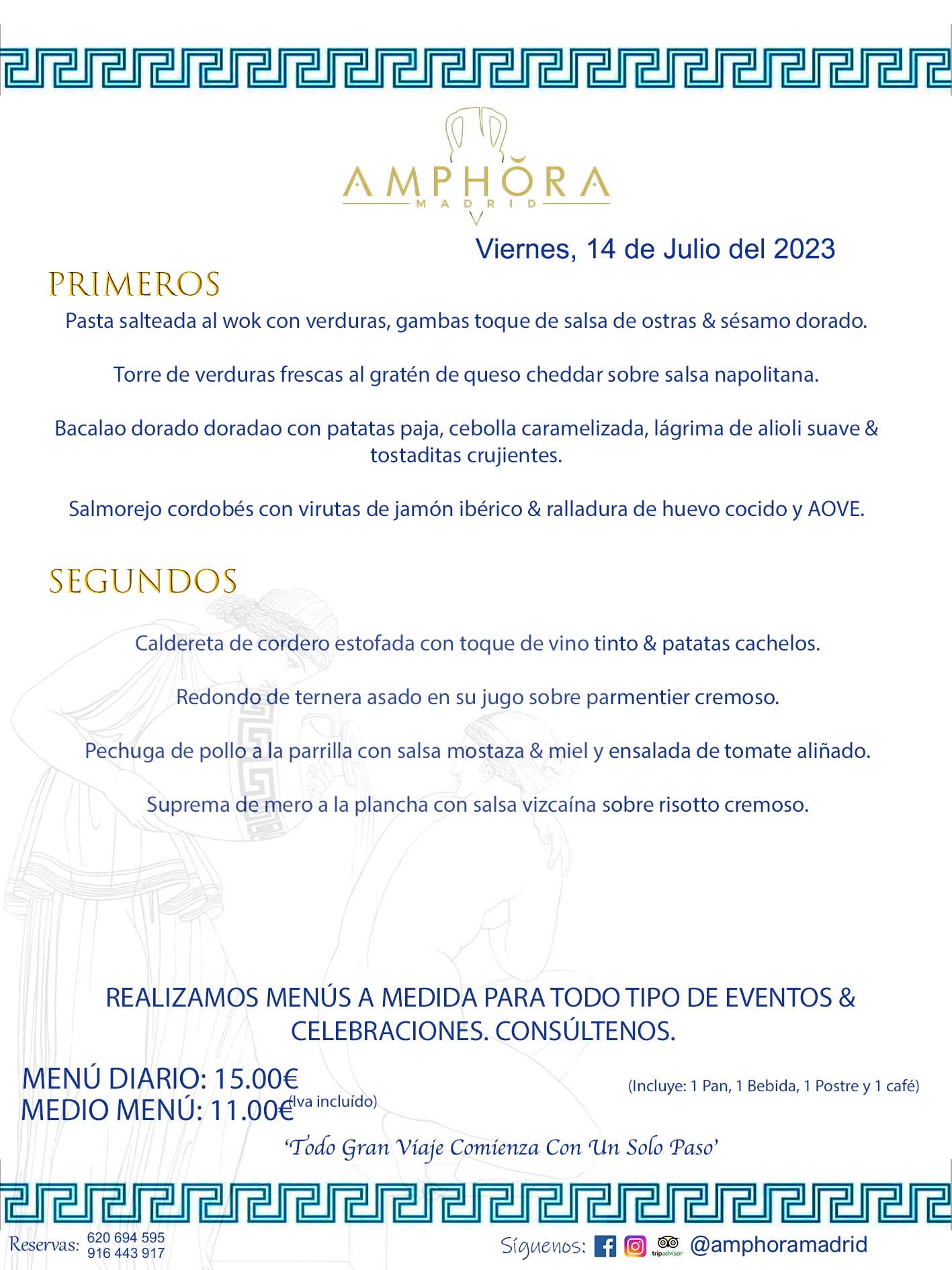 MENÚS DEL DÍA ALCORCÓN MENÚ DEL VIERNES 14 DE JULIO DE 2023 MENÚS DIARIOS MEJORES MENÚS RESTAURANTES ALCORCÓN RESTAURANTE AMPHORA TERRAZA EN ALCORCÓN (DISPONEMOS DE UNA GRAN TERRAZA) Av. Leganés, 54 28923 · Alcorcón · Madrid · España. 91 644 39 17 620 694 595 También realizamos menús especiales a medida personalizados a grupos para todo tipo de eventos, como celebraciones, comidas o cenas de empresas, bautizos, bodas, cumpleaños, cenas o comidas de navidad 2023 2024, etc. Consúltenos o visite nuestras excelentes y amplias instalaciones y les prepararemos el menú más ajustado a sus necesidades y presupuesto. #RestaurantesEventos #RestaurantesMenúsCelebraciones #RestaurantesSalonesBodasBautizosComuniones #MenúsEspecialesparaEventosAlcorcón #MenúsCelebracionesAlcorcón #RestaurantesSalonesMenúsEspecialesGrupos #RestaurantesMenúsCumpleaños #ComidasCenasEmpresasAlcorcón #MenúsparaCenasComidasEventosEmpresasMadrid #MejoresTerrazasMadrid #MejorTerrazaAlcorcónMadrid #PresupuestosMenúsBodasComunionesBautizosAlcorcón #RestaurantesSecretosconEncantoMadrid #RestaurantesMenúsCenasComidasGruposEmpresasNavidadesAlcorcon #SalonesComidasCenasEmpresasAlcorcón #MenúsEventos #MenúsBodas #MenúsComuniones #MenúsCumpleaños #MenúsBautizos #MenúsEventosAlcorcón #MenúsBodasAlcorcón #MenúsComunionesAlcorcón #MenúsCumpleañosAlcorcón #MenúsBautizosAlcorcón #MenúsNavidadAlcorcón #MenúsComidasNavidad #MenúsCenasNavidad #SalonesEventosAlcorcón RESTAURANTES ALCORCÓN CELEBRACIONES EVENTOS CUMPLEAÑOS BODAS COMUNIONES BAUTIZOS, MENÚS ESPECIALES A MEDIDA PARA REUNIONES FAMILIARES EVENTOS CELEBRACIONES BODAS COMUNIONES BAUTIZOS EN ALCORCÓN, RESTAURANTES SALONES GRUPOS COMIDAS CENAS EN ALCORCÓN, RESTAURANTES COMIDAS CENAS EMPRESA ALCORCÓN MADRID, MEJORES TERRAZAS ALCORCÓN, MEJOR TERRAZA ALCORCÓN, RESTAURANTES SECRETOS CON ENCANTO EN MADRID, RESTAURANTES MENUS GRUPOS ESPECIALES COMIDAS CENAS EMPRESAS NAVIDADES ALCORCÓN, CONSÚLTE NUESTROS MENÚS A MEDIDA PARA EVENTOS - REALIZAMOS MENÚS A MEDIDA PARA BODAS, COMUNIONES, BAUTIZOS, CUMPLEAÑOS, CENAS COMIDAS DE EMPRESAS, ETC - NUESTRO RESTAURANTE DIPONE DE UNA EXTRAORDINARIA TERRAZA PARA TODO TIPO DE EVENTOS - NUESTROS SALONES INTERIORES SE ADAPTAN A TODO DE EVENTOS, YA SEAN PARTICULARES COMO DE EMPRESAS - RESTAURANTE PREPARADO PARA TODO TIPO DE EVENTOS DE CLIENTES DE LA ZONA SUR SUROESTE DE MADRID COMO ALCORCÓN MÓSTOLES FUENLABRADA VILLAVICIOSA DE ODÓN POZUELO DE ALARCÓN GETAFE LAS ROZAS MAJADAHONDA - UNO DE LOS MEJORES RESTAURANTES DE MADRID PARA COMER O CENAR A LA CARTA O CON NUESTROS MENÚS - CELEBRE CON NOSOTROS SUS REUNIONES FAMILIARES CUMPLEAÑOS BAUTIZOS COMUNIONES BODAS PRESENTACIONES ETC. PUES SERÁN UN ÉXITO - MEJORES RESTAURANTES SALONES CELEBRACIONES EN ALCORCÓN -RESTAURANTES MENUS GRUPOS COMIDAS CENAS REUNIONES EMPRESAS NAVIDADES 2023 2024 ALCORCÓN ZONA SUR MADRID.