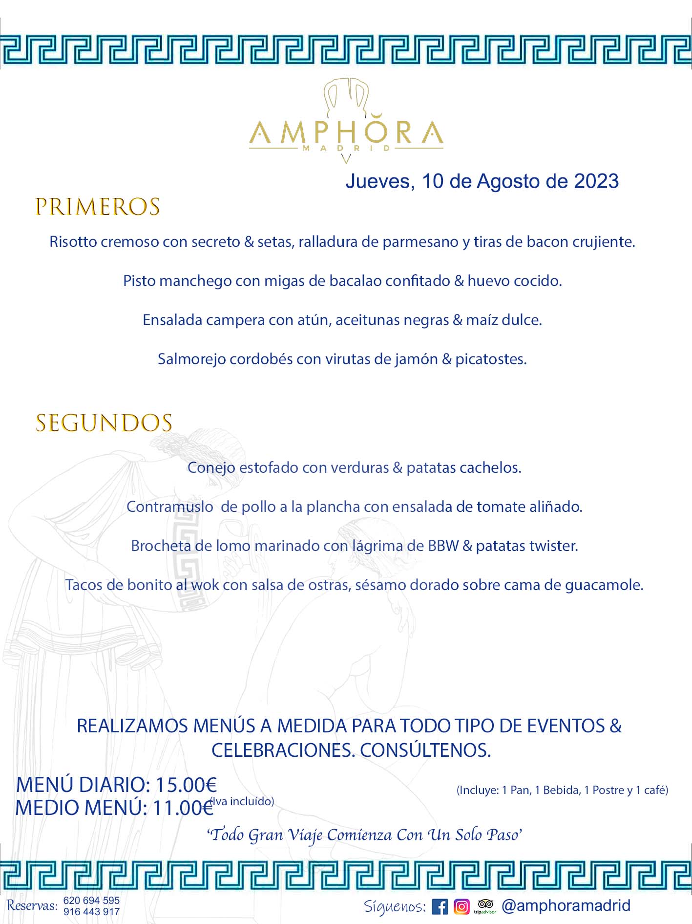 MENÚS DEL DÍA ALCORCÓN MENÚ DEL JUEVES 10 DE AGOSTO DE 2023 MENÚS DIARIOS MEJORES MENÚS RESTAURANTES ALCORCÓN RESTAURANTE AMPHORA TERRAZA EN ALCORCÓN (DISPONEMOS DE UNA GRAN TERRAZA) Av. Leganés, 54 28923 · Alcorcón · Madrid · España. 91 644 39 17 620 694 595 También realizamos menús especiales a medida personalizados a grupos para todo tipo de eventos, como celebraciones, comidas o cenas de empresas, bautizos, bodas, cumpleaños, cenas o comidas de navidad 2023 2024, etc. Consúltenos o visite nuestras excelentes y amplias instalaciones y les prepararemos el menú más ajustado a sus necesidades y presupuesto. #RestaurantesEventos #RestaurantesMenúsCelebraciones #RestaurantesSalonesBodasBautizosComuniones #MenúsEspecialesparaEventosAlcorcón #MenúsCelebracionesAlcorcón #RestaurantesSalonesMenúsEspecialesGrupos #RestaurantesMenúsCumpleaños #ComidasCenasEmpresasAlcorcón #MenúsparaCenasComidasEventosEmpresasMadrid #MejoresTerrazasMadrid #MejorTerrazaAlcorcónMadrid #PresupuestosMenúsBodasComunionesBautizosAlcorcón #RestaurantesSecretosconEncantoMadrid #RestaurantesMenúsCenasComidasGruposEmpresasNavidadesAlcorcon #SalonesComidasCenasEmpresasAlcorcón #MenúsEventos #MenúsBodas #MenúsComuniones #MenúsCumpleaños #MenúsBautizos #MenúsEventosAlcorcón #MenúsBodasAlcorcón #MenúsComunionesAlcorcón #MenúsCumpleañosAlcorcón #MenúsBautizosAlcorcón #MenúsNavidadAlcorcón #MenúsComidasNavidad #MenúsCenasNavidad #SalonesEventosAlcorcón RESTAURANTES ALCORCÓN CELEBRACIONES EVENTOS CUMPLEAÑOS BODAS COMUNIONES BAUTIZOS, MENÚS ESPECIALES A MEDIDA PARA REUNIONES FAMILIARES EVENTOS CELEBRACIONES BODAS COMUNIONES BAUTIZOS EN ALCORCÓN, RESTAURANTES SALONES GRUPOS COMIDAS CENAS EN ALCORCÓN, RESTAURANTES COMIDAS CENAS EMPRESA ALCORCÓN MADRID, MEJORES TERRAZAS ALCORCÓN, MEJOR TERRAZA ALCORCÓN, RESTAURANTES SECRETOS CON ENCANTO EN MADRID, RESTAURANTES MENUS GRUPOS ESPECIALES COMIDAS CENAS EMPRESAS NAVIDADES ALCORCÓN, CONSÚLTE NUESTROS MENÚS A MEDIDA PARA EVENTOS - REALIZAMOS MENÚS A MEDIDA PARA BODAS, COMUNIONES, BAUTIZOS, CUMPLEAÑOS, CENAS COMIDAS DE EMPRESAS, ETC - NUESTRO RESTAURANTE DIPONE DE UNA EXTRAORDINARIA TERRAZA PARA TODO TIPO DE EVENTOS - NUESTROS SALONES INTERIORES SE ADAPTAN A TODO DE EVENTOS, YA SEAN PARTICULARES COMO DE EMPRESAS - RESTAURANTE PREPARADO PARA TODO TIPO DE EVENTOS DE CLIENTES DE LA ZONA SUR SUROESTE DE MADRID COMO ALCORCÓN MÓSTOLES FUENLABRADA VILLAVICIOSA DE ODÓN POZUELO DE ALARCÓN GETAFE LAS ROZAS MAJADAHONDA - UNO DE LOS MEJORES RESTAURANTES DE MADRID PARA COMER O CENAR A LA CARTA O CON NUESTROS MENÚS - CELEBRE CON NOSOTROS SUS REUNIONES FAMILIARES CUMPLEAÑOS BAUTIZOS COMUNIONES BODAS PRESENTACIONES ETC. PUES SERÁN UN ÉXITO - MEJORES RESTAURANTES SALONES CELEBRACIONES EN ALCORCÓN -RESTAURANTES MENUS GRUPOS COMIDAS CENAS REUNIONES EMPRESAS NAVIDADES 2023 2024 ALCORCÓN ZONA SUR MADRID.