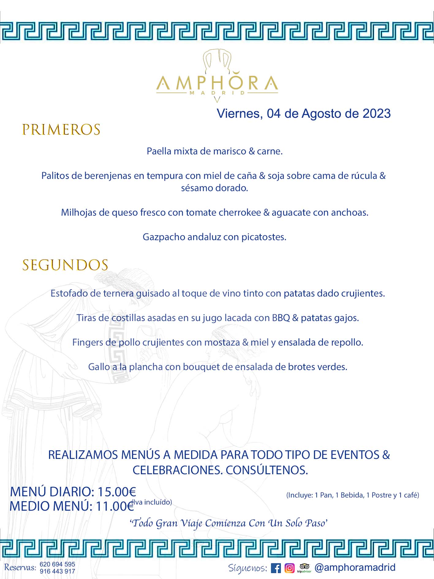 MENÚS DEL DÍA ALCORCÓN MENÚ DEL VIERNES 4 DE AGOSTO DE 2023 MENÚS DIARIOS MEJORES MENÚS RESTAURANTES ALCORCÓN RESTAURANTE AMPHORA TERRAZA EN ALCORCÓN (DISPONEMOS DE UNA GRAN TERRAZA) Av. Leganés, 54 28923 · Alcorcón · Madrid · España. 91 644 39 17 620 694 595 También realizamos menús especiales a medida personalizados a grupos para todo tipo de eventos, como celebraciones, comidas o cenas de empresas, bautizos, bodas, cumpleaños, cenas o comidas de navidad 2023 2024, etc. Consúltenos o visite nuestras excelentes y amplias instalaciones y les prepararemos el menú más ajustado a sus necesidades y presupuesto. #RestaurantesEventos #RestaurantesMenúsCelebraciones #RestaurantesSalonesBodasBautizosComuniones #MenúsEspecialesparaEventosAlcorcón #MenúsCelebracionesAlcorcón #RestaurantesSalonesMenúsEspecialesGrupos #RestaurantesMenúsCumpleaños #ComidasCenasEmpresasAlcorcón #MenúsparaCenasComidasEventosEmpresasMadrid #MejoresTerrazasMadrid #MejorTerrazaAlcorcónMadrid #PresupuestosMenúsBodasComunionesBautizosAlcorcón #RestaurantesSecretosconEncantoMadrid #RestaurantesMenúsCenasComidasGruposEmpresasNavidadesAlcorcon #SalonesComidasCenasEmpresasAlcorcón #MenúsEventos #MenúsBodas #MenúsComuniones #MenúsCumpleaños #MenúsBautizos #MenúsEventosAlcorcón #MenúsBodasAlcorcón #MenúsComunionesAlcorcón #MenúsCumpleañosAlcorcón #MenúsBautizosAlcorcón #MenúsNavidadAlcorcón #MenúsComidasNavidad #MenúsCenasNavidad #SalonesEventosAlcorcón RESTAURANTES ALCORCÓN CELEBRACIONES EVENTOS CUMPLEAÑOS BODAS COMUNIONES BAUTIZOS, MENÚS ESPECIALES A MEDIDA PARA REUNIONES FAMILIARES EVENTOS CELEBRACIONES BODAS COMUNIONES BAUTIZOS EN ALCORCÓN, RESTAURANTES SALONES GRUPOS COMIDAS CENAS EN ALCORCÓN, RESTAURANTES COMIDAS CENAS EMPRESA ALCORCÓN MADRID, MEJORES TERRAZAS ALCORCÓN, MEJOR TERRAZA ALCORCÓN, RESTAURANTES SECRETOS CON ENCANTO EN MADRID, RESTAURANTES MENUS GRUPOS ESPECIALES COMIDAS CENAS EMPRESAS NAVIDADES ALCORCÓN, CONSÚLTE NUESTROS MENÚS A MEDIDA PARA EVENTOS - REALIZAMOS MENÚS A MEDIDA PARA BODAS, COMUNIONES, BAUTIZOS, CUMPLEAÑOS, CENAS COMIDAS DE EMPRESAS, ETC - NUESTRO RESTAURANTE DIPONE DE UNA EXTRAORDINARIA TERRAZA PARA TODO TIPO DE EVENTOS - NUESTROS SALONES INTERIORES SE ADAPTAN A TODO DE EVENTOS, YA SEAN PARTICULARES COMO DE EMPRESAS - RESTAURANTE PREPARADO PARA TODO TIPO DE EVENTOS DE CLIENTES DE LA ZONA SUR SUROESTE DE MADRID COMO ALCORCÓN MÓSTOLES FUENLABRADA VILLAVICIOSA DE ODÓN POZUELO DE ALARCÓN GETAFE LAS ROZAS MAJADAHONDA - UNO DE LOS MEJORES RESTAURANTES DE MADRID PARA COMER O CENAR A LA CARTA O CON NUESTROS MENÚS - CELEBRE CON NOSOTROS SUS REUNIONES FAMILIARES CUMPLEAÑOS BAUTIZOS COMUNIONES BODAS PRESENTACIONES ETC. PUES SERÁN UN ÉXITO - MEJORES RESTAURANTES SALONES CELEBRACIONES EN ALCORCÓN -RESTAURANTES MENUS GRUPOS COMIDAS CENAS REUNIONES EMPRESAS NAVIDADES 2023 2024 ALCORCÓN ZONA SUR MADRID.