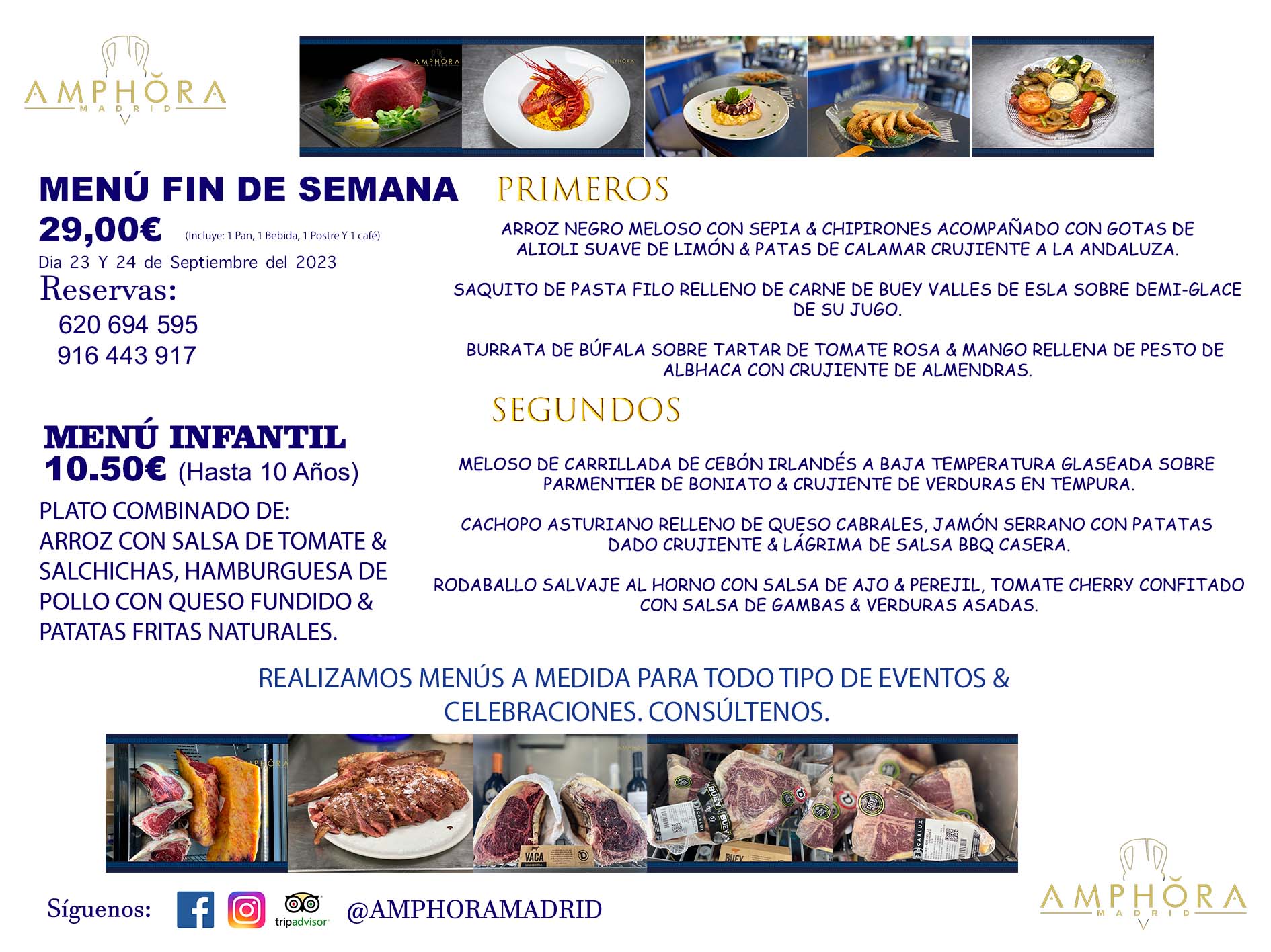 MENÚS FIN DE SEMANA SÁBADO 23 Y DOMINGO 24 DE AGOSTO DE 2023 RESTAURANTE AMPHORA TERRAZA EN ALCORCÓN (DISPONEMOS DE UNA GRAN TERRAZA) Av. Leganés, 54 28923 · Alcorcón · Madrid · España. 91 644 39 17 620 694 595 También realizamos menús especiales a medida personalizados a grupos para todo tipo de eventos, como celebraciones, comidas o cenas de empresas, bautizos, bodas, cumpleaños, cenas o comidas de navidad 2022/2023, etc. Consúltenos o visite nuestras excelentes y amplias instalaciones y les prepararemos el menú más ajustado a sus necesidades y presupuesto. #RestaurantesEventos #RestaurantesMenúsCelebraciones #RestaurantesSalonesBodasBautizosComuniones #MenúsEspecialesparaEventosAlcorcón #MenúsCelebracionesAlcorcón #RestaurantesSalonesMenúsEspecialesGrupos #RestaurantesMenúsCumpleaños #ComidasCenasEmpresasAlcorcón #MenúsparaCenasComidasEventosEmpresasMadrid #MejoresTerrazasMadrid #MejorTerrazaAlcorcónMadrid #PresupuestosMenúsBodasComunionesBautizosAlcorcón #RestaurantesSecretosconEncantoMadrid #RestaurantesMenúsCenasComidasGruposEmpresasNavidadesAlcorcon #SalonesComidasCenasEmpresasAlcorcón #MenúsEventos #MenúsBodas #MenúsComuniones #MenúsCumpleaños #MenúsBautizos #MenúsEventosAlcorcón #MenúsBodasAlcorcón #MenúsComunionesAlcorcón #MenúsCumpleañosAlcorcón #MenúsBautizosAlcorcón #MenúsNavidadAlcorcón #MenúsComidasNavidad #MenúsCenasNavidad #SalonesEventosAlcorcón RESTAURANTES ALCORCÓN CELEBRACIONES EVENTOS CUMPLEAÑOS BODAS COMUNIONES BAUTIZOS, MENÚS ESPECIALES A MEDIDA PARA REUNIONES FAMILIARES EVENTOS CELEBRACIONES BODAS COMUNIONES BAUTIZOS EN ALCORCÓN, RESTAURANTES SALONES GRUPOS COMIDAS CENAS EN ALCORCÓN, RESTAURANTES COMIDAS CENAS EMPRESA ALCORCÓN MADRID, MEJORES TERRAZAS ALCORCÓN, MEJOR TERRAZA ALCORCÓN, RESTAURANTES SECRETOS CON ENCANTO EN MADRID, RESTAURANTES MENUS GRUPOS ESPECIALES COMIDAS CENAS EMPRESAS NAVIDADES ALCORCÓN, CONSÚLTE NUESTROS MENÚS A MEDIDA PARA EVENTOS - REALIZAMOS MENÚS A MEDIDA PARA BODAS, COMUNIONES, BAUTIZOS, CUMPLEAÑOS, CENAS COMIDAS DE EMPRESAS, ETC - NUESTRO RESTAURANTE DIPONE DE UNA EXTRAORDINARIA TERRAZA PARA TODO TIPO DE EVENTOS - NUESTROS SALONES INTERIORES SE ADAPTAN A TODO DE EVENTOS, YA SEAN PARTICULARES COMO DE EMPRESAS - RESTAURANTE PREPARADO PARA TODO TIPO DE EVENTOS DE CLIENTES DE LA ZONA SUR SUROESTE DE MADRID COMO ALCORCÓN MÓSTOLES FUENLABRADA VILLAVICIOSA DE ODÓN POZUELO DE ALARCÓN GETAFE LAS ROZAS MAJADAHONDA - UNO DE LOS MEJORES RESTAURANTES DE MADRID PARA COMER O CENAR A LA CARTA O CON NUESTROS MENÚS - CELEBRE CON NOSOTROS SUS REUNIONES FAMILIARES CUMPLEAÑOS BAUTIZOS COMUNIONES BODAS PRESENTACIONES ETC. PUES SERÁN UN ÉXITO - MEJORES RESTAURANTES SALONES CELEBRACIONES EN ALCORCÓN -RESTAURANTES MENUS GRUPOS COMIDAS CENAS REUNIONES EMPRESAS NAVIDADES 2022 2023 ALCORCÓN ZONA SUR MADRID.