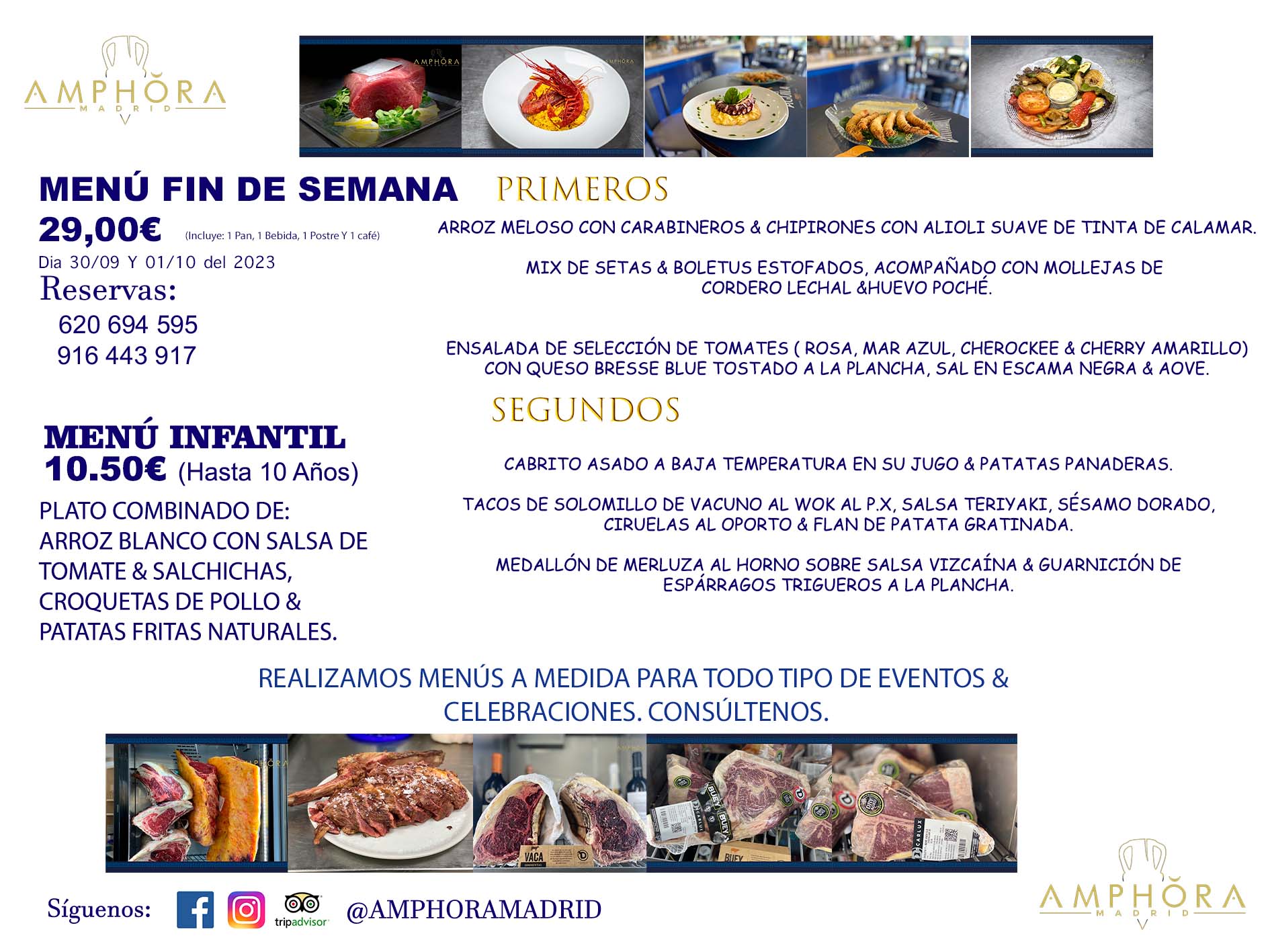 MENÚS FIN DE SEMANA SÁBADO 30 DE SEPTIEMBRE Y DOMINGO 1 DE OCTUBRE DE 2023 RESTAURANTE AMPHORA TERRAZA EN ALCORCÓN (DISPONEMOS DE UNA GRAN TERRAZA) Av. Leganés, 54 28923 · Alcorcón · Madrid · España. 91 644 39 17 620 694 595 También realizamos menús especiales a medida personalizados a grupos para todo tipo de eventos, como celebraciones, comidas o cenas de empresas, bautizos, bodas, cumpleaños, cenas o comidas de navidad 2022/2023, etc. Consúltenos o visite nuestras excelentes y amplias instalaciones y les prepararemos el menú más ajustado a sus necesidades y presupuesto. #RestaurantesEventos #RestaurantesMenúsCelebraciones #RestaurantesSalonesBodasBautizosComuniones #MenúsEspecialesparaEventosAlcorcón #MenúsCelebracionesAlcorcón #RestaurantesSalonesMenúsEspecialesGrupos #RestaurantesMenúsCumpleaños #ComidasCenasEmpresasAlcorcón #MenúsparaCenasComidasEventosEmpresasMadrid #MejoresTerrazasMadrid #MejorTerrazaAlcorcónMadrid #PresupuestosMenúsBodasComunionesBautizosAlcorcón #RestaurantesSecretosconEncantoMadrid #RestaurantesMenúsCenasComidasGruposEmpresasNavidadesAlcorcon #SalonesComidasCenasEmpresasAlcorcón #MenúsEventos #MenúsBodas #MenúsComuniones #MenúsCumpleaños #MenúsBautizos #MenúsEventosAlcorcón #MenúsBodasAlcorcón #MenúsComunionesAlcorcón #MenúsCumpleañosAlcorcón #MenúsBautizosAlcorcón #MenúsNavidadAlcorcón #MenúsComidasNavidad #MenúsCenasNavidad #SalonesEventosAlcorcón RESTAURANTES ALCORCÓN CELEBRACIONES EVENTOS CUMPLEAÑOS BODAS COMUNIONES BAUTIZOS, MENÚS ESPECIALES A MEDIDA PARA REUNIONES FAMILIARES EVENTOS CELEBRACIONES BODAS COMUNIONES BAUTIZOS EN ALCORCÓN, RESTAURANTES SALONES GRUPOS COMIDAS CENAS EN ALCORCÓN, RESTAURANTES COMIDAS CENAS EMPRESA ALCORCÓN MADRID, MEJORES TERRAZAS ALCORCÓN, MEJOR TERRAZA ALCORCÓN, RESTAURANTES SECRETOS CON ENCANTO EN MADRID, RESTAURANTES MENUS GRUPOS ESPECIALES COMIDAS CENAS EMPRESAS NAVIDADES ALCORCÓN, CONSÚLTE NUESTROS MENÚS A MEDIDA PARA EVENTOS - REALIZAMOS MENÚS A MEDIDA PARA BODAS, COMUNIONES, BAUTIZOS, CUMPLEAÑOS, CENAS COMIDAS DE EMPRESAS, ETC - NUESTRO RESTAURANTE DIPONE DE UNA EXTRAORDINARIA TERRAZA PARA TODO TIPO DE EVENTOS - NUESTROS SALONES INTERIORES SE ADAPTAN A TODO DE EVENTOS, YA SEAN PARTICULARES COMO DE EMPRESAS - RESTAURANTE PREPARADO PARA TODO TIPO DE EVENTOS DE CLIENTES DE LA ZONA SUR SUROESTE DE MADRID COMO ALCORCÓN MÓSTOLES FUENLABRADA VILLAVICIOSA DE ODÓN POZUELO DE ALARCÓN GETAFE LAS ROZAS MAJADAHONDA - UNO DE LOS MEJORES RESTAURANTES DE MADRID PARA COMER O CENAR A LA CARTA O CON NUESTROS MENÚS - CELEBRE CON NOSOTROS SUS REUNIONES FAMILIARES CUMPLEAÑOS BAUTIZOS COMUNIONES BODAS PRESENTACIONES ETC. PUES SERÁN UN ÉXITO - MEJORES RESTAURANTES SALONES CELEBRACIONES EN ALCORCÓN -RESTAURANTES MENUS GRUPOS COMIDAS CENAS REUNIONES EMPRESAS NAVIDADES 2022 2023 ALCORCÓN ZONA SUR MADRID.