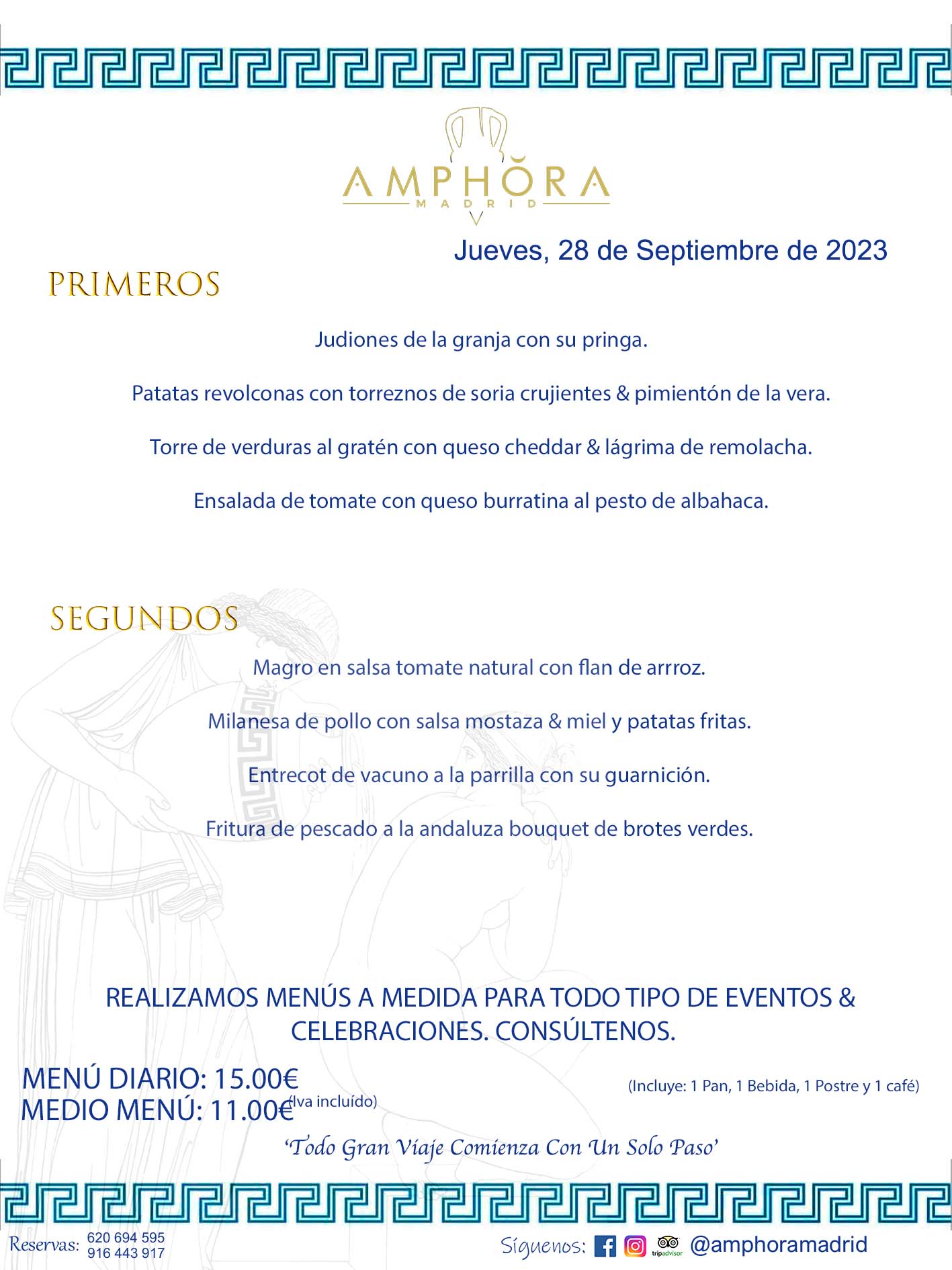 MENÚS DEL DÍA ALCORCÓN MENÚ DEL JUEVES 28 DE SEPTIEMBRE DE 2023 MENÚS DIARIOS MEJORES MENÚS RESTAURANTES ALCORCÓN RESTAURANTE AMPHORA TERRAZA EN ALCORCÓN (DISPONEMOS DE UNA GRAN TERRAZA) Av. Leganés, 54 28923 · Alcorcón · Madrid · España. 91 644 39 17 620 694 595 También realizamos menús especiales a medida personalizados a grupos para todo tipo de eventos, como celebraciones, comidas o cenas de empresas, bautizos, bodas, cumpleaños, cenas o comidas de navidad 2023 2024, etc. Consúltenos o visite nuestras excelentes y amplias instalaciones y les prepararemos el menú más ajustado a sus necesidades y presupuesto. #RestaurantesEventos #RestaurantesMenúsCelebraciones #RestaurantesSalonesBodasBautizosComuniones #MenúsEspecialesparaEventosAlcorcón #MenúsCelebracionesAlcorcón #RestaurantesSalonesMenúsEspecialesGrupos #RestaurantesMenúsCumpleaños #ComidasCenasEmpresasAlcorcón #MenúsparaCenasComidasEventosEmpresasMadrid #MejoresTerrazasMadrid #MejorTerrazaAlcorcónMadrid #PresupuestosMenúsBodasComunionesBautizosAlcorcón #RestaurantesSecretosconEncantoMadrid #RestaurantesMenúsCenasComidasGruposEmpresasNavidadesAlcorcon #SalonesComidasCenasEmpresasAlcorcón #MenúsEventos #MenúsBodas #MenúsComuniones #MenúsCumpleaños #MenúsBautizos #MenúsEventosAlcorcón #MenúsBodasAlcorcón #MenúsComunionesAlcorcón #MenúsCumpleañosAlcorcón #MenúsBautizosAlcorcón #MenúsNavidadAlcorcón #MenúsComidasNavidad #MenúsCenasNavidad #SalonesEventosAlcorcón RESTAURANTES ALCORCÓN CELEBRACIONES EVENTOS CUMPLEAÑOS BODAS COMUNIONES BAUTIZOS, MENÚS ESPECIALES A MEDIDA PARA REUNIONES FAMILIARES EVENTOS CELEBRACIONES BODAS COMUNIONES BAUTIZOS EN ALCORCÓN, RESTAURANTES SALONES GRUPOS COMIDAS CENAS EN ALCORCÓN, RESTAURANTES COMIDAS CENAS EMPRESA ALCORCÓN MADRID, MEJORES TERRAZAS ALCORCÓN, MEJOR TERRAZA ALCORCÓN, RESTAURANTES SECRETOS CON ENCANTO EN MADRID, RESTAURANTES MENUS GRUPOS ESPECIALES COMIDAS CENAS EMPRESAS NAVIDADES ALCORCÓN, CONSÚLTE NUESTROS MENÚS A MEDIDA PARA EVENTOS - REALIZAMOS MENÚS A MEDIDA PARA BODAS, COMUNIONES, BAUTIZOS, CUMPLEAÑOS, CENAS COMIDAS DE EMPRESAS, ETC - NUESTRO RESTAURANTE DIPONE DE UNA EXTRAORDINARIA TERRAZA PARA TODO TIPO DE EVENTOS - NUESTROS SALONES INTERIORES SE ADAPTAN A TODO DE EVENTOS, YA SEAN PARTICULARES COMO DE EMPRESAS - RESTAURANTE PREPARADO PARA TODO TIPO DE EVENTOS DE CLIENTES DE LA ZONA SUR SUROESTE DE MADRID COMO ALCORCÓN MÓSTOLES FUENLABRADA VILLAVICIOSA DE ODÓN POZUELO DE ALARCÓN GETAFE LAS ROZAS MAJADAHONDA - UNO DE LOS MEJORES RESTAURANTES DE MADRID PARA COMER O CENAR A LA CARTA O CON NUESTROS MENÚS - CELEBRE CON NOSOTROS SUS REUNIONES FAMILIARES CUMPLEAÑOS BAUTIZOS COMUNIONES BODAS PRESENTACIONES ETC. PUES SERÁN UN ÉXITO - MEJORES RESTAURANTES SALONES CELEBRACIONES EN ALCORCÓN -RESTAURANTES MENUS GRUPOS COMIDAS CENAS REUNIONES EMPRESAS NAVIDADES 2023 2024 ALCORCÓN ZONA SUR MADRID.