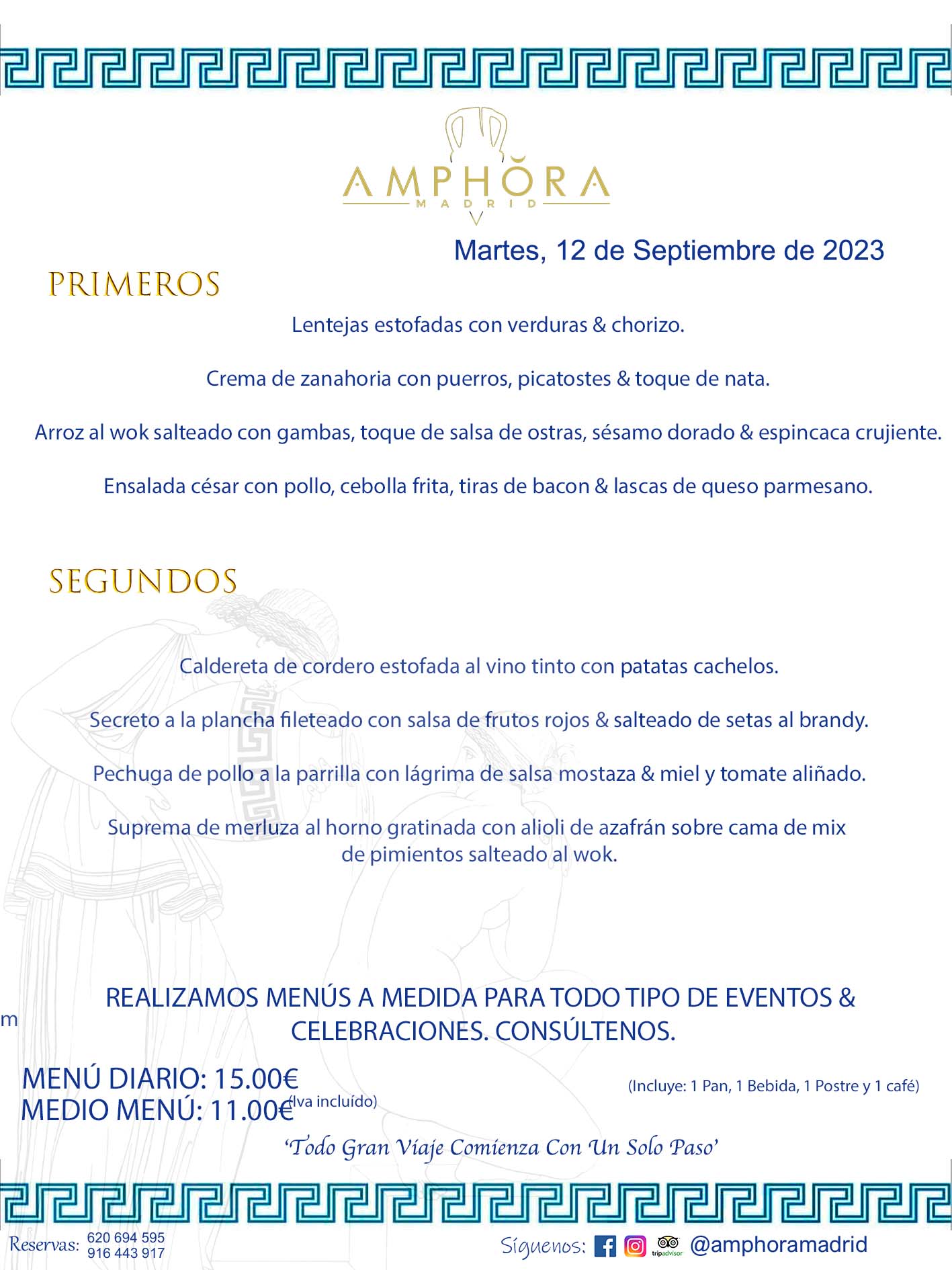 MENÚS DEL DÍA ALCORCÓN MENÚ DEL MARTES 12 DE SEPTIEMBRE DE 2023 MENÚS DIARIOS MEJORES MENÚS RESTAURANTES ALCORCÓN RESTAURANTE AMPHORA TERRAZA EN ALCORCÓN (DISPONEMOS DE UNA GRAN TERRAZA) Av. Leganés, 54 28923 · Alcorcón · Madrid · España. 91 644 39 17 620 694 595 También realizamos menús especiales a medida personalizados a grupos para todo tipo de eventos, como celebraciones, comidas o cenas de empresas, bautizos, bodas, cumpleaños, cenas o comidas de navidad 2023 2024, etc. Consúltenos o visite nuestras excelentes y amplias instalaciones y les prepararemos el menú más ajustado a sus necesidades y presupuesto. #RestaurantesEventos #RestaurantesMenúsCelebraciones #RestaurantesSalonesBodasBautizosComuniones #MenúsEspecialesparaEventosAlcorcón #MenúsCelebracionesAlcorcón #RestaurantesSalonesMenúsEspecialesGrupos #RestaurantesMenúsCumpleaños #ComidasCenasEmpresasAlcorcón #MenúsparaCenasComidasEventosEmpresasMadrid #MejoresTerrazasMadrid #MejorTerrazaAlcorcónMadrid #PresupuestosMenúsBodasComunionesBautizosAlcorcón #RestaurantesSecretosconEncantoMadrid #RestaurantesMenúsCenasComidasGruposEmpresasNavidadesAlcorcon #SalonesComidasCenasEmpresasAlcorcón #MenúsEventos #MenúsBodas #MenúsComuniones #MenúsCumpleaños #MenúsBautizos #MenúsEventosAlcorcón #MenúsBodasAlcorcón #MenúsComunionesAlcorcón #MenúsCumpleañosAlcorcón #MenúsBautizosAlcorcón #MenúsNavidadAlcorcón #MenúsComidasNavidad #MenúsCenasNavidad #SalonesEventosAlcorcón RESTAURANTES ALCORCÓN CELEBRACIONES EVENTOS CUMPLEAÑOS BODAS COMUNIONES BAUTIZOS, MENÚS ESPECIALES A MEDIDA PARA REUNIONES FAMILIARES EVENTOS CELEBRACIONES BODAS COMUNIONES BAUTIZOS EN ALCORCÓN, RESTAURANTES SALONES GRUPOS COMIDAS CENAS EN ALCORCÓN, RESTAURANTES COMIDAS CENAS EMPRESA ALCORCÓN MADRID, MEJORES TERRAZAS ALCORCÓN, MEJOR TERRAZA ALCORCÓN, RESTAURANTES SECRETOS CON ENCANTO EN MADRID, RESTAURANTES MENUS GRUPOS ESPECIALES COMIDAS CENAS EMPRESAS NAVIDADES ALCORCÓN, CONSÚLTE NUESTROS MENÚS A MEDIDA PARA EVENTOS - REALIZAMOS MENÚS A MEDIDA PARA BODAS, COMUNIONES, BAUTIZOS, CUMPLEAÑOS, CENAS COMIDAS DE EMPRESAS, ETC - NUESTRO RESTAURANTE DIPONE DE UNA EXTRAORDINARIA TERRAZA PARA TODO TIPO DE EVENTOS - NUESTROS SALONES INTERIORES SE ADAPTAN A TODO DE EVENTOS, YA SEAN PARTICULARES COMO DE EMPRESAS - RESTAURANTE PREPARADO PARA TODO TIPO DE EVENTOS DE CLIENTES DE LA ZONA SUR SUROESTE DE MADRID COMO ALCORCÓN MÓSTOLES FUENLABRADA VILLAVICIOSA DE ODÓN POZUELO DE ALARCÓN GETAFE LAS ROZAS MAJADAHONDA - UNO DE LOS MEJORES RESTAURANTES DE MADRID PARA COMER O CENAR A LA CARTA O CON NUESTROS MENÚS - CELEBRE CON NOSOTROS SUS REUNIONES FAMILIARES CUMPLEAÑOS BAUTIZOS COMUNIONES BODAS PRESENTACIONES ETC. PUES SERÁN UN ÉXITO - MEJORES RESTAURANTES SALONES CELEBRACIONES EN ALCORCÓN -RESTAURANTES MENUS GRUPOS COMIDAS CENAS REUNIONES EMPRESAS NAVIDADES 2023 2024 ALCORCÓN ZONA SUR MADRID.