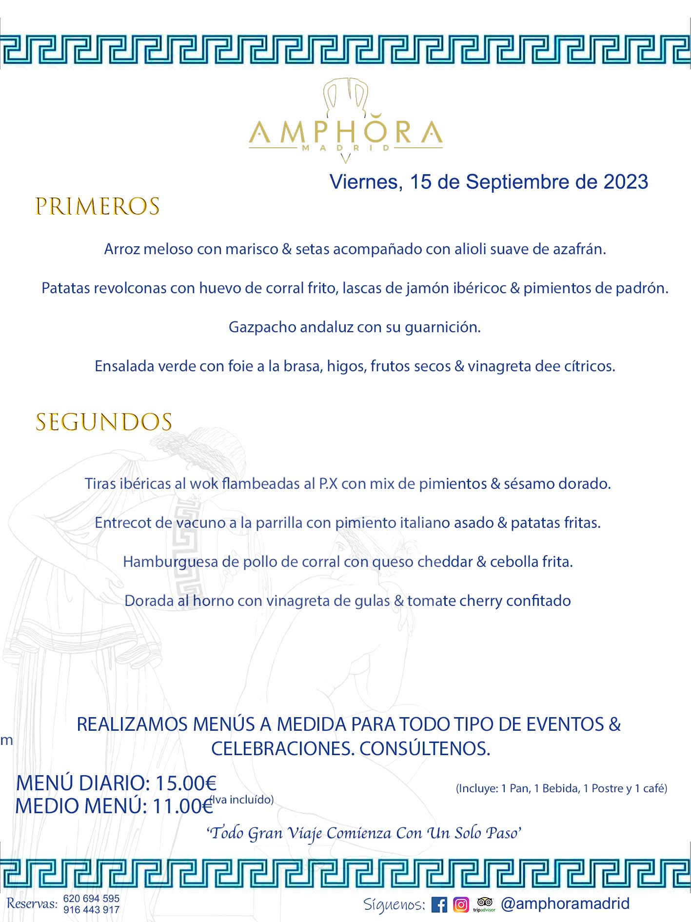 MENÚS DEL DÍA ALCORCÓN MENÚ DEL VIERNES 15 DE SEPTIEMBRE DE 2023 MENÚS DIARIOS MEJORES MENÚS RESTAURANTES ALCORCÓN RESTAURANTE AMPHORA TERRAZA EN ALCORCÓN (DISPONEMOS DE UNA GRAN TERRAZA) Av. Leganés, 54 28923 · Alcorcón · Madrid · España. 91 644 39 17 620 694 595 También realizamos menús especiales a medida personalizados a grupos para todo tipo de eventos, como celebraciones, comidas o cenas de empresas, bautizos, bodas, cumpleaños, cenas o comidas de navidad 2023 2024, etc. Consúltenos o visite nuestras excelentes y amplias instalaciones y les prepararemos el menú más ajustado a sus necesidades y presupuesto. #RestaurantesEventos #RestaurantesMenúsCelebraciones #RestaurantesSalonesBodasBautizosComuniones #MenúsEspecialesparaEventosAlcorcón #MenúsCelebracionesAlcorcón #RestaurantesSalonesMenúsEspecialesGrupos #RestaurantesMenúsCumpleaños #ComidasCenasEmpresasAlcorcón #MenúsparaCenasComidasEventosEmpresasMadrid #MejoresTerrazasMadrid #MejorTerrazaAlcorcónMadrid #PresupuestosMenúsBodasComunionesBautizosAlcorcón #RestaurantesSecretosconEncantoMadrid #RestaurantesMenúsCenasComidasGruposEmpresasNavidadesAlcorcon #SalonesComidasCenasEmpresasAlcorcón #MenúsEventos #MenúsBodas #MenúsComuniones #MenúsCumpleaños #MenúsBautizos #MenúsEventosAlcorcón #MenúsBodasAlcorcón #MenúsComunionesAlcorcón #MenúsCumpleañosAlcorcón #MenúsBautizosAlcorcón #MenúsNavidadAlcorcón #MenúsComidasNavidad #MenúsCenasNavidad #SalonesEventosAlcorcón RESTAURANTES ALCORCÓN CELEBRACIONES EVENTOS CUMPLEAÑOS BODAS COMUNIONES BAUTIZOS, MENÚS ESPECIALES A MEDIDA PARA REUNIONES FAMILIARES EVENTOS CELEBRACIONES BODAS COMUNIONES BAUTIZOS EN ALCORCÓN, RESTAURANTES SALONES GRUPOS COMIDAS CENAS EN ALCORCÓN, RESTAURANTES COMIDAS CENAS EMPRESA ALCORCÓN MADRID, MEJORES TERRAZAS ALCORCÓN, MEJOR TERRAZA ALCORCÓN, RESTAURANTES SECRETOS CON ENCANTO EN MADRID, RESTAURANTES MENUS GRUPOS ESPECIALES COMIDAS CENAS EMPRESAS NAVIDADES ALCORCÓN, CONSÚLTE NUESTROS MENÚS A MEDIDA PARA EVENTOS - REALIZAMOS MENÚS A MEDIDA PARA BODAS, COMUNIONES, BAUTIZOS, CUMPLEAÑOS, CENAS COMIDAS DE EMPRESAS, ETC - NUESTRO RESTAURANTE DIPONE DE UNA EXTRAORDINARIA TERRAZA PARA TODO TIPO DE EVENTOS - NUESTROS SALONES INTERIORES SE ADAPTAN A TODO DE EVENTOS, YA SEAN PARTICULARES COMO DE EMPRESAS - RESTAURANTE PREPARADO PARA TODO TIPO DE EVENTOS DE CLIENTES DE LA ZONA SUR SUROESTE DE MADRID COMO ALCORCÓN MÓSTOLES FUENLABRADA VILLAVICIOSA DE ODÓN POZUELO DE ALARCÓN GETAFE LAS ROZAS MAJADAHONDA - UNO DE LOS MEJORES RESTAURANTES DE MADRID PARA COMER O CENAR A LA CARTA O CON NUESTROS MENÚS - CELEBRE CON NOSOTROS SUS REUNIONES FAMILIARES CUMPLEAÑOS BAUTIZOS COMUNIONES BODAS PRESENTACIONES ETC. PUES SERÁN UN ÉXITO - MEJORES RESTAURANTES SALONES CELEBRACIONES EN ALCORCÓN -RESTAURANTES MENUS GRUPOS COMIDAS CENAS REUNIONES EMPRESAS NAVIDADES 2023 2024 ALCORCÓN ZONA SUR MADRID.