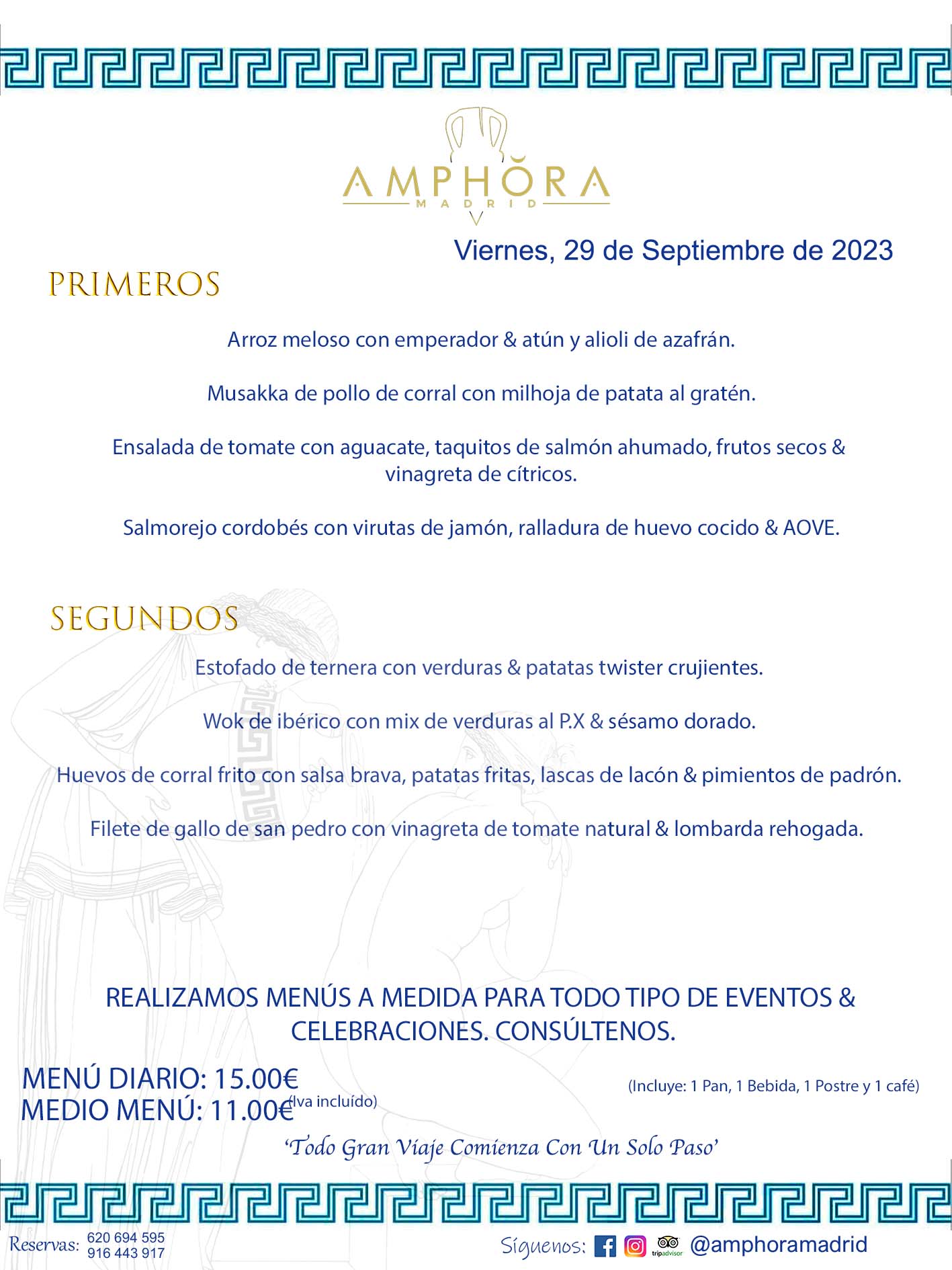 MENÚS DEL DÍA ALCORCÓN MENÚ DEL VIERNES 29 DE SEPTIEMBRE DE 2023 MENÚS DIARIOS MEJORES MENÚS RESTAURANTES ALCORCÓN RESTAURANTE AMPHORA TERRAZA EN ALCORCÓN (DISPONEMOS DE UNA GRAN TERRAZA) Av. Leganés, 54 28923 · Alcorcón · Madrid · España. 91 644 39 17 620 694 595 También realizamos menús especiales a medida personalizados a grupos para todo tipo de eventos, como celebraciones, comidas o cenas de empresas, bautizos, bodas, cumpleaños, cenas o comidas de navidad 2023 2024, etc. Consúltenos o visite nuestras excelentes y amplias instalaciones y les prepararemos el menú más ajustado a sus necesidades y presupuesto. #RestaurantesEventos #RestaurantesMenúsCelebraciones #RestaurantesSalonesBodasBautizosComuniones #MenúsEspecialesparaEventosAlcorcón #MenúsCelebracionesAlcorcón #RestaurantesSalonesMenúsEspecialesGrupos #RestaurantesMenúsCumpleaños #ComidasCenasEmpresasAlcorcón #MenúsparaCenasComidasEventosEmpresasMadrid #MejoresTerrazasMadrid #MejorTerrazaAlcorcónMadrid #PresupuestosMenúsBodasComunionesBautizosAlcorcón #RestaurantesSecretosconEncantoMadrid #RestaurantesMenúsCenasComidasGruposEmpresasNavidadesAlcorcon #SalonesComidasCenasEmpresasAlcorcón #MenúsEventos #MenúsBodas #MenúsComuniones #MenúsCumpleaños #MenúsBautizos #MenúsEventosAlcorcón #MenúsBodasAlcorcón #MenúsComunionesAlcorcón #MenúsCumpleañosAlcorcón #MenúsBautizosAlcorcón #MenúsNavidadAlcorcón #MenúsComidasNavidad #MenúsCenasNavidad #SalonesEventosAlcorcón RESTAURANTES ALCORCÓN CELEBRACIONES EVENTOS CUMPLEAÑOS BODAS COMUNIONES BAUTIZOS, MENÚS ESPECIALES A MEDIDA PARA REUNIONES FAMILIARES EVENTOS CELEBRACIONES BODAS COMUNIONES BAUTIZOS EN ALCORCÓN, RESTAURANTES SALONES GRUPOS COMIDAS CENAS EN ALCORCÓN, RESTAURANTES COMIDAS CENAS EMPRESA ALCORCÓN MADRID, MEJORES TERRAZAS ALCORCÓN, MEJOR TERRAZA ALCORCÓN, RESTAURANTES SECRETOS CON ENCANTO EN MADRID, RESTAURANTES MENUS GRUPOS ESPECIALES COMIDAS CENAS EMPRESAS NAVIDADES ALCORCÓN, CONSÚLTE NUESTROS MENÚS A MEDIDA PARA EVENTOS - REALIZAMOS MENÚS A MEDIDA PARA BODAS, COMUNIONES, BAUTIZOS, CUMPLEAÑOS, CENAS COMIDAS DE EMPRESAS, ETC - NUESTRO RESTAURANTE DIPONE DE UNA EXTRAORDINARIA TERRAZA PARA TODO TIPO DE EVENTOS - NUESTROS SALONES INTERIORES SE ADAPTAN A TODO DE EVENTOS, YA SEAN PARTICULARES COMO DE EMPRESAS - RESTAURANTE PREPARADO PARA TODO TIPO DE EVENTOS DE CLIENTES DE LA ZONA SUR SUROESTE DE MADRID COMO ALCORCÓN MÓSTOLES FUENLABRADA VILLAVICIOSA DE ODÓN POZUELO DE ALARCÓN GETAFE LAS ROZAS MAJADAHONDA - UNO DE LOS MEJORES RESTAURANTES DE MADRID PARA COMER O CENAR A LA CARTA O CON NUESTROS MENÚS - CELEBRE CON NOSOTROS SUS REUNIONES FAMILIARES CUMPLEAÑOS BAUTIZOS COMUNIONES BODAS PRESENTACIONES ETC. PUES SERÁN UN ÉXITO - MEJORES RESTAURANTES SALONES CELEBRACIONES EN ALCORCÓN -RESTAURANTES MENUS GRUPOS COMIDAS CENAS REUNIONES EMPRESAS NAVIDADES 2023 2024 ALCORCÓN ZONA SUR MADRID.