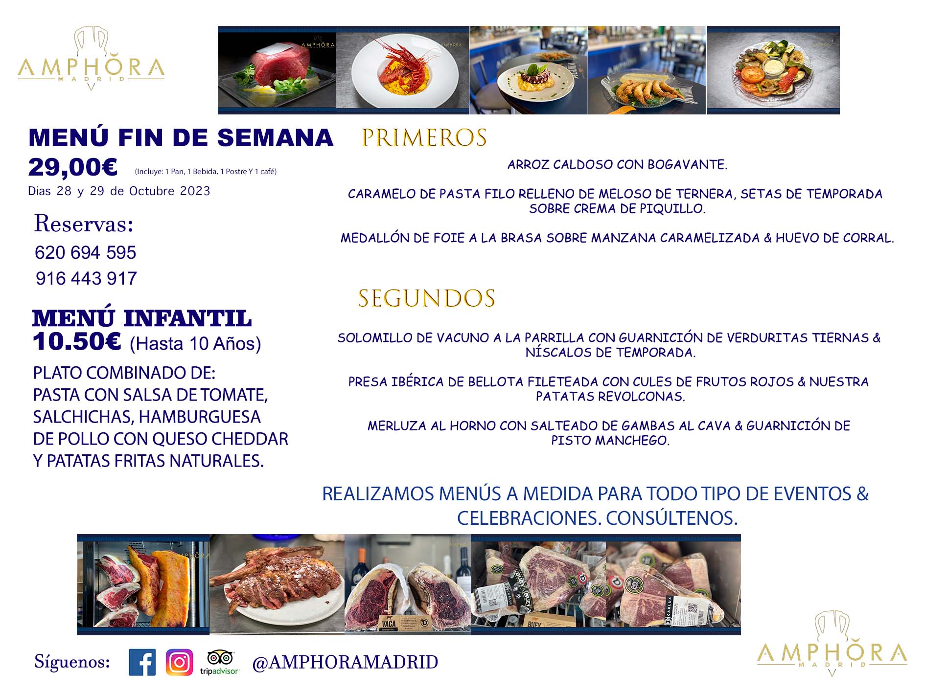 MENÚS FIN DE SEMANA SÁBADO 28 DE OCTUBRE Y DOMINGO 29 DE OCTUBRE DE 2023 RESTAURANTE AMPHORA TERRAZA EN ALCORCÓN (DISPONEMOS DE UNA GRAN TERRAZA) Av. Leganés, 54 28923 · Alcorcón · Madrid · España. 91 644 39 17 620 694 595 También realizamos menús especiales a medida personalizados a grupos para todo tipo de eventos, como celebraciones, comidas o cenas de empresas, bautizos, bodas, cumpleaños, cenas o comidas de navidad 2022/2023, etc. Consúltenos o visite nuestras excelentes y amplias instalaciones y les prepararemos el menú más ajustado a sus necesidades y presupuesto. #RestaurantesEventos #RestaurantesMenúsCelebraciones #RestaurantesSalonesBodasBautizosComuniones #MenúsEspecialesparaEventosAlcorcón #MenúsCelebracionesAlcorcón #RestaurantesSalonesMenúsEspecialesGrupos #RestaurantesMenúsCumpleaños #ComidasCenasEmpresasAlcorcón #MenúsparaCenasComidasEventosEmpresasMadrid #MejoresTerrazasMadrid #MejorTerrazaAlcorcónMadrid #PresupuestosMenúsBodasComunionesBautizosAlcorcón #RestaurantesSecretosconEncantoMadrid #RestaurantesMenúsCenasComidasGruposEmpresasNavidadesAlcorcon #SalonesComidasCenasEmpresasAlcorcón #MenúsEventos #MenúsBodas #MenúsComuniones #MenúsCumpleaños #MenúsBautizos #MenúsEventosAlcorcón #MenúsBodasAlcorcón #MenúsComunionesAlcorcón #MenúsCumpleañosAlcorcón #MenúsBautizosAlcorcón #MenúsNavidadAlcorcón #MenúsComidasNavidad #MenúsCenasNavidad #SalonesEventosAlcorcón RESTAURANTES ALCORCÓN CELEBRACIONES EVENTOS CUMPLEAÑOS BODAS COMUNIONES BAUTIZOS, MENÚS ESPECIALES A MEDIDA PARA REUNIONES FAMILIARES EVENTOS CELEBRACIONES BODAS COMUNIONES BAUTIZOS EN ALCORCÓN, RESTAURANTES SALONES GRUPOS COMIDAS CENAS EN ALCORCÓN, RESTAURANTES COMIDAS CENAS EMPRESA ALCORCÓN MADRID, MEJORES TERRAZAS ALCORCÓN, MEJOR TERRAZA ALCORCÓN, RESTAURANTES SECRETOS CON ENCANTO EN MADRID, RESTAURANTES MENUS GRUPOS ESPECIALES COMIDAS CENAS EMPRESAS NAVIDADES ALCORCÓN, CONSÚLTE NUESTROS MENÚS A MEDIDA PARA EVENTOS - REALIZAMOS MENÚS A MEDIDA PARA BODAS, COMUNIONES, BAUTIZOS, CUMPLEAÑOS, CENAS COMIDAS DE EMPRESAS, ETC - NUESTRO RESTAURANTE DIPONE DE UNA EXTRAORDINARIA TERRAZA PARA TODO TIPO DE EVENTOS - NUESTROS SALONES INTERIORES SE ADAPTAN A TODO DE EVENTOS, YA SEAN PARTICULARES COMO DE EMPRESAS - RESTAURANTE PREPARADO PARA TODO TIPO DE EVENTOS DE CLIENTES DE LA ZONA SUR SUROESTE DE MADRID COMO ALCORCÓN MÓSTOLES FUENLABRADA VILLAVICIOSA DE ODÓN POZUELO DE ALARCÓN GETAFE LAS ROZAS MAJADAHONDA - UNO DE LOS MEJORES RESTAURANTES DE MADRID PARA COMER O CENAR A LA CARTA O CON NUESTROS MENÚS - CELEBRE CON NOSOTROS SUS REUNIONES FAMILIARES CUMPLEAÑOS BAUTIZOS COMUNIONES BODAS PRESENTACIONES ETC. PUES SERÁN UN ÉXITO - MEJORES RESTAURANTES SALONES CELEBRACIONES EN ALCORCÓN -RESTAURANTES MENUS GRUPOS COMIDAS CENAS REUNIONES EMPRESAS NAVIDADES 2022 2023 ALCORCÓN ZONA SUR MADRID.