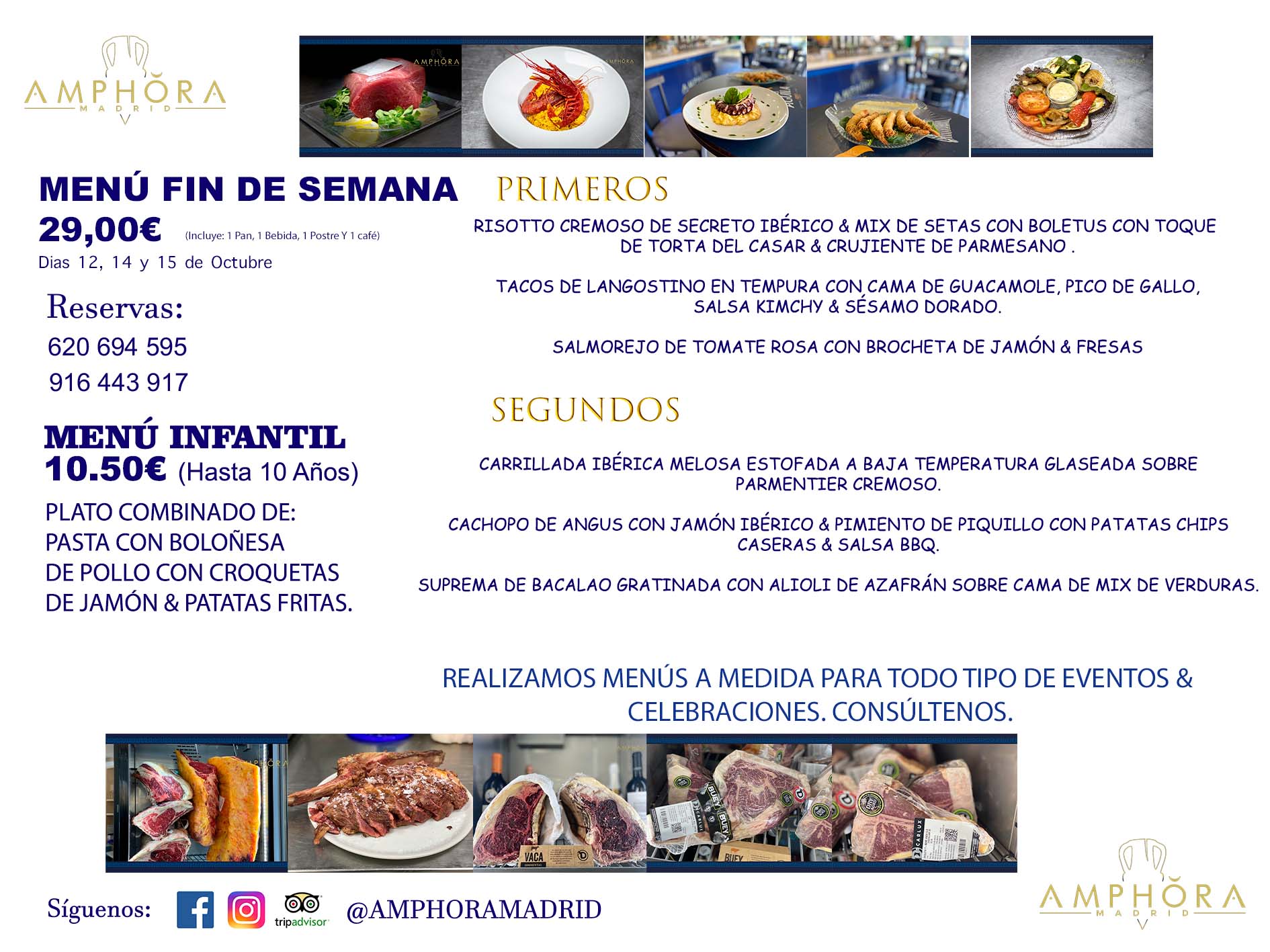 MENÚS FIN DE SEMANA SÁBADO 14 DE OCTUBRE Y DOMINGO 15 DE OCTUBRE DE 2023 RESTAURANTE AMPHORA TERRAZA EN ALCORCÓN (DISPONEMOS DE UNA GRAN TERRAZA) Av. Leganés, 54 28923 · Alcorcón · Madrid · España. 91 644 39 17 620 694 595 También realizamos menús especiales a medida personalizados a grupos para todo tipo de eventos, como celebraciones, comidas o cenas de empresas, bautizos, bodas, cumpleaños, cenas o comidas de navidad 2022/2023, etc. Consúltenos o visite nuestras excelentes y amplias instalaciones y les prepararemos el menú más ajustado a sus necesidades y presupuesto. #RestaurantesEventos #RestaurantesMenúsCelebraciones #RestaurantesSalonesBodasBautizosComuniones #MenúsEspecialesparaEventosAlcorcón #MenúsCelebracionesAlcorcón #RestaurantesSalonesMenúsEspecialesGrupos #RestaurantesMenúsCumpleaños #ComidasCenasEmpresasAlcorcón #MenúsparaCenasComidasEventosEmpresasMadrid #MejoresTerrazasMadrid #MejorTerrazaAlcorcónMadrid #PresupuestosMenúsBodasComunionesBautizosAlcorcón #RestaurantesSecretosconEncantoMadrid #RestaurantesMenúsCenasComidasGruposEmpresasNavidadesAlcorcon #SalonesComidasCenasEmpresasAlcorcón #MenúsEventos #MenúsBodas #MenúsComuniones #MenúsCumpleaños #MenúsBautizos #MenúsEventosAlcorcón #MenúsBodasAlcorcón #MenúsComunionesAlcorcón #MenúsCumpleañosAlcorcón #MenúsBautizosAlcorcón #MenúsNavidadAlcorcón #MenúsComidasNavidad #MenúsCenasNavidad #SalonesEventosAlcorcón RESTAURANTES ALCORCÓN CELEBRACIONES EVENTOS CUMPLEAÑOS BODAS COMUNIONES BAUTIZOS, MENÚS ESPECIALES A MEDIDA PARA REUNIONES FAMILIARES EVENTOS CELEBRACIONES BODAS COMUNIONES BAUTIZOS EN ALCORCÓN, RESTAURANTES SALONES GRUPOS COMIDAS CENAS EN ALCORCÓN, RESTAURANTES COMIDAS CENAS EMPRESA ALCORCÓN MADRID, MEJORES TERRAZAS ALCORCÓN, MEJOR TERRAZA ALCORCÓN, RESTAURANTES SECRETOS CON ENCANTO EN MADRID, RESTAURANTES MENUS GRUPOS ESPECIALES COMIDAS CENAS EMPRESAS NAVIDADES ALCORCÓN, CONSÚLTE NUESTROS MENÚS A MEDIDA PARA EVENTOS - REALIZAMOS MENÚS A MEDIDA PARA BODAS, COMUNIONES, BAUTIZOS, CUMPLEAÑOS, CENAS COMIDAS DE EMPRESAS, ETC - NUESTRO RESTAURANTE DIPONE DE UNA EXTRAORDINARIA TERRAZA PARA TODO TIPO DE EVENTOS - NUESTROS SALONES INTERIORES SE ADAPTAN A TODO DE EVENTOS, YA SEAN PARTICULARES COMO DE EMPRESAS - RESTAURANTE PREPARADO PARA TODO TIPO DE EVENTOS DE CLIENTES DE LA ZONA SUR SUROESTE DE MADRID COMO ALCORCÓN MÓSTOLES FUENLABRADA VILLAVICIOSA DE ODÓN POZUELO DE ALARCÓN GETAFE LAS ROZAS MAJADAHONDA - UNO DE LOS MEJORES RESTAURANTES DE MADRID PARA COMER O CENAR A LA CARTA O CON NUESTROS MENÚS - CELEBRE CON NOSOTROS SUS REUNIONES FAMILIARES CUMPLEAÑOS BAUTIZOS COMUNIONES BODAS PRESENTACIONES ETC. PUES SERÁN UN ÉXITO - MEJORES RESTAURANTES SALONES CELEBRACIONES EN ALCORCÓN -RESTAURANTES MENUS GRUPOS COMIDAS CENAS REUNIONES EMPRESAS NAVIDADES 2022 2023 ALCORCÓN ZONA SUR MADRID.