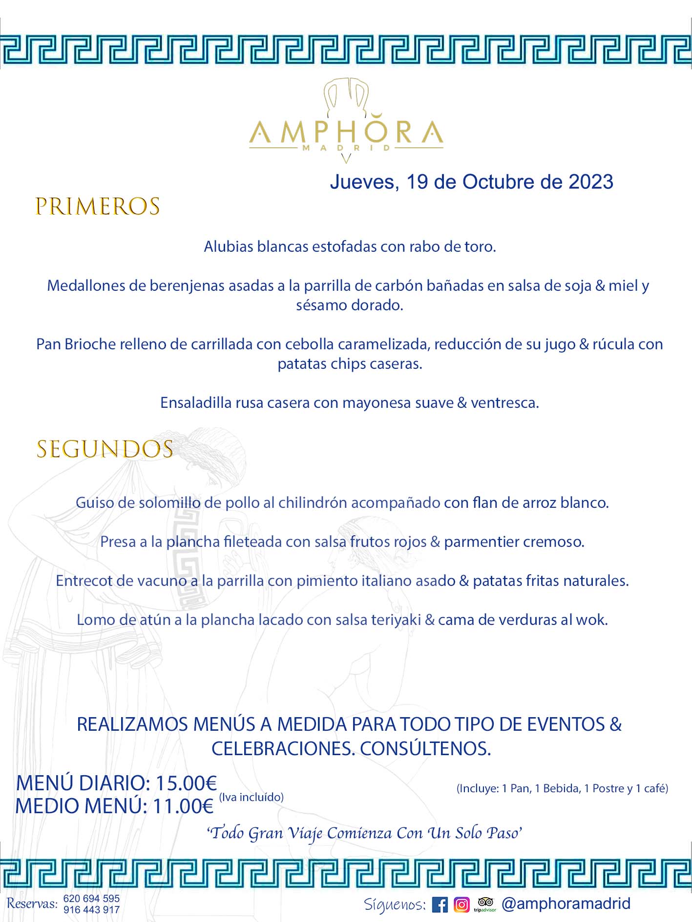 MENÚS DEL DÍA ALCORCÓN MENÚ DEL JUEVES 19 DE OCTUBRE DE 2023 MENÚS DIARIOS MEJORES MENÚS RESTAURANTES ALCORCÓN RESTAURANTE AMPHORA TERRAZA EN ALCORCÓN (DISPONEMOS DE UNA GRAN TERRAZA) Av. Leganés, 54 28923 · Alcorcón · Madrid · España. 91 644 39 17 620 694 595 También realizamos menús especiales a medida personalizados a grupos para todo tipo de eventos, como celebraciones, comidas o cenas de empresas, bautizos, bodas, cumpleaños, cenas o comidas de navidad 2023 2024, etc. Consúltenos o visite nuestras excelentes y amplias instalaciones y les prepararemos el menú más ajustado a sus necesidades y presupuesto. #RestaurantesEventos #RestaurantesMenúsCelebraciones #RestaurantesSalonesBodasBautizosComuniones #MenúsEspecialesparaEventosAlcorcón #MenúsCelebracionesAlcorcón #RestaurantesSalonesMenúsEspecialesGrupos #RestaurantesMenúsCumpleaños #ComidasCenasEmpresasAlcorcón #MenúsparaCenasComidasEventosEmpresasMadrid #MejoresTerrazasMadrid #MejorTerrazaAlcorcónMadrid #PresupuestosMenúsBodasComunionesBautizosAlcorcón #RestaurantesSecretosconEncantoMadrid #RestaurantesMenúsCenasComidasGruposEmpresasNavidadesAlcorcon #SalonesComidasCenasEmpresasAlcorcón #MenúsEventos #MenúsBodas #MenúsComuniones #MenúsCumpleaños #MenúsBautizos #MenúsEventosAlcorcón #MenúsBodasAlcorcón #MenúsComunionesAlcorcón #MenúsCumpleañosAlcorcón #MenúsBautizosAlcorcón #MenúsNavidadAlcorcón #MenúsComidasNavidad #MenúsCenasNavidad #SalonesEventosAlcorcón RESTAURANTES ALCORCÓN CELEBRACIONES EVENTOS CUMPLEAÑOS BODAS COMUNIONES BAUTIZOS, MENÚS ESPECIALES A MEDIDA PARA REUNIONES FAMILIARES EVENTOS CELEBRACIONES BODAS COMUNIONES BAUTIZOS EN ALCORCÓN, RESTAURANTES SALONES GRUPOS COMIDAS CENAS EN ALCORCÓN, RESTAURANTES COMIDAS CENAS EMPRESA ALCORCÓN MADRID, MEJORES TERRAZAS ALCORCÓN, MEJOR TERRAZA ALCORCÓN, RESTAURANTES SECRETOS CON ENCANTO EN MADRID, RESTAURANTES MENUS GRUPOS ESPECIALES COMIDAS CENAS EMPRESAS NAVIDADES ALCORCÓN, CONSÚLTE NUESTROS MENÚS A MEDIDA PARA EVENTOS - REALIZAMOS MENÚS A MEDIDA PARA BODAS, COMUNIONES, BAUTIZOS, CUMPLEAÑOS, CENAS COMIDAS DE EMPRESAS, ETC - NUESTRO RESTAURANTE DIPONE DE UNA EXTRAORDINARIA TERRAZA PARA TODO TIPO DE EVENTOS - NUESTROS SALONES INTERIORES SE ADAPTAN A TODO DE EVENTOS, YA SEAN PARTICULARES COMO DE EMPRESAS - RESTAURANTE PREPARADO PARA TODO TIPO DE EVENTOS DE CLIENTES DE LA ZONA SUR SUROESTE DE MADRID COMO ALCORCÓN MÓSTOLES FUENLABRADA VILLAVICIOSA DE ODÓN POZUELO DE ALARCÓN GETAFE LAS ROZAS MAJADAHONDA - UNO DE LOS MEJORES RESTAURANTES DE MADRID PARA COMER O CENAR A LA CARTA O CON NUESTROS MENÚS - CELEBRE CON NOSOTROS SUS REUNIONES FAMILIARES CUMPLEAÑOS BAUTIZOS COMUNIONES BODAS PRESENTACIONES ETC. PUES SERÁN UN ÉXITO - MEJORES RESTAURANTES SALONES CELEBRACIONES EN ALCORCÓN -RESTAURANTES MENUS GRUPOS COMIDAS CENAS REUNIONES EMPRESAS NAVIDADES 2023 2024 ALCORCÓN ZONA SUR MADRID.