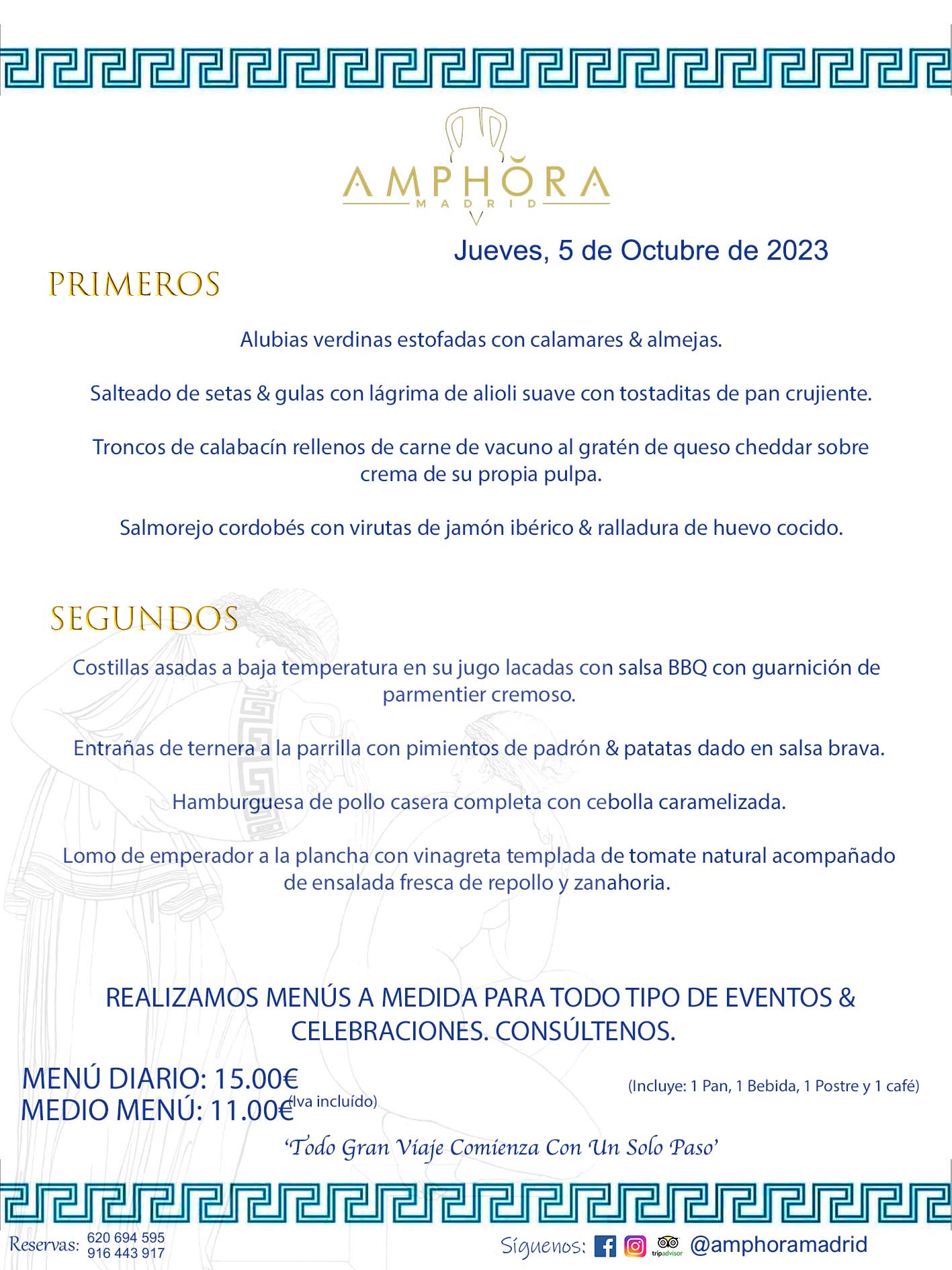 MENÚS DEL DÍA ALCORCÓN MENÚ DEL MIÉRCOLES 4 DE OCTUBRE DE 2023 MENÚS DIARIOS MEJORES MENÚS RESTAURANTES ALCORCÓN RESTAURANTE AMPHORA TERRAZA EN ALCORCÓN (DISPONEMOS DE UNA GRAN TERRAZA) Av. Leganés, 54 28923 · Alcorcón · Madrid · España. 91 644 39 17 620 694 595 También realizamos menús especiales a medida personalizados a grupos para todo tipo de eventos, como celebraciones, comidas o cenas de empresas, bautizos, bodas, cumpleaños, cenas o comidas de navidad 2023 2024, etc. Consúltenos o visite nuestras excelentes y amplias instalaciones y les prepararemos el menú más ajustado a sus necesidades y presupuesto. #RestaurantesEventos #RestaurantesMenúsCelebraciones #RestaurantesSalonesBodasBautizosComuniones #MenúsEspecialesparaEventosAlcorcón #MenúsCelebracionesAlcorcón #RestaurantesSalonesMenúsEspecialesGrupos #RestaurantesMenúsCumpleaños #ComidasCenasEmpresasAlcorcón #MenúsparaCenasComidasEventosEmpresasMadrid #MejoresTerrazasMadrid #MejorTerrazaAlcorcónMadrid #PresupuestosMenúsBodasComunionesBautizosAlcorcón #RestaurantesSecretosconEncantoMadrid #RestaurantesMenúsCenasComidasGruposEmpresasNavidadesAlcorcon #SalonesComidasCenasEmpresasAlcorcón #MenúsEventos #MenúsBodas #MenúsComuniones #MenúsCumpleaños #MenúsBautizos #MenúsEventosAlcorcón #MenúsBodasAlcorcón #MenúsComunionesAlcorcón #MenúsCumpleañosAlcorcón #MenúsBautizosAlcorcón #MenúsNavidadAlcorcón #MenúsComidasNavidad #MenúsCenasNavidad #SalonesEventosAlcorcón RESTAURANTES ALCORCÓN CELEBRACIONES EVENTOS CUMPLEAÑOS BODAS COMUNIONES BAUTIZOS, MENÚS ESPECIALES A MEDIDA PARA REUNIONES FAMILIARES EVENTOS CELEBRACIONES BODAS COMUNIONES BAUTIZOS EN ALCORCÓN, RESTAURANTES SALONES GRUPOS COMIDAS CENAS EN ALCORCÓN, RESTAURANTES COMIDAS CENAS EMPRESA ALCORCÓN MADRID, MEJORES TERRAZAS ALCORCÓN, MEJOR TERRAZA ALCORCÓN, RESTAURANTES SECRETOS CON ENCANTO EN MADRID, RESTAURANTES MENUS GRUPOS ESPECIALES COMIDAS CENAS EMPRESAS NAVIDADES ALCORCÓN, CONSÚLTE NUESTROS MENÚS A MEDIDA PARA EVENTOS - REALIZAMOS MENÚS A MEDIDA PARA BODAS, COMUNIONES, BAUTIZOS, CUMPLEAÑOS, CENAS COMIDAS DE EMPRESAS, ETC - NUESTRO RESTAURANTE DIPONE DE UNA EXTRAORDINARIA TERRAZA PARA TODO TIPO DE EVENTOS - NUESTROS SALONES INTERIORES SE ADAPTAN A TODO DE EVENTOS, YA SEAN PARTICULARES COMO DE EMPRESAS - RESTAURANTE PREPARADO PARA TODO TIPO DE EVENTOS DE CLIENTES DE LA ZONA SUR SUROESTE DE MADRID COMO ALCORCÓN MÓSTOLES FUENLABRADA VILLAVICIOSA DE ODÓN POZUELO DE ALARCÓN GETAFE LAS ROZAS MAJADAHONDA - UNO DE LOS MEJORES RESTAURANTES DE MADRID PARA COMER O CENAR A LA CARTA O CON NUESTROS MENÚS - CELEBRE CON NOSOTROS SUS REUNIONES FAMILIARES CUMPLEAÑOS BAUTIZOS COMUNIONES BODAS PRESENTACIONES ETC. PUES SERÁN UN ÉXITO - MEJORES RESTAURANTES SALONES CELEBRACIONES EN ALCORCÓN -RESTAURANTES MENUS GRUPOS COMIDAS CENAS REUNIONES EMPRESAS NAVIDADES 2023 2024 ALCORCÓN ZONA SUR MADRID.