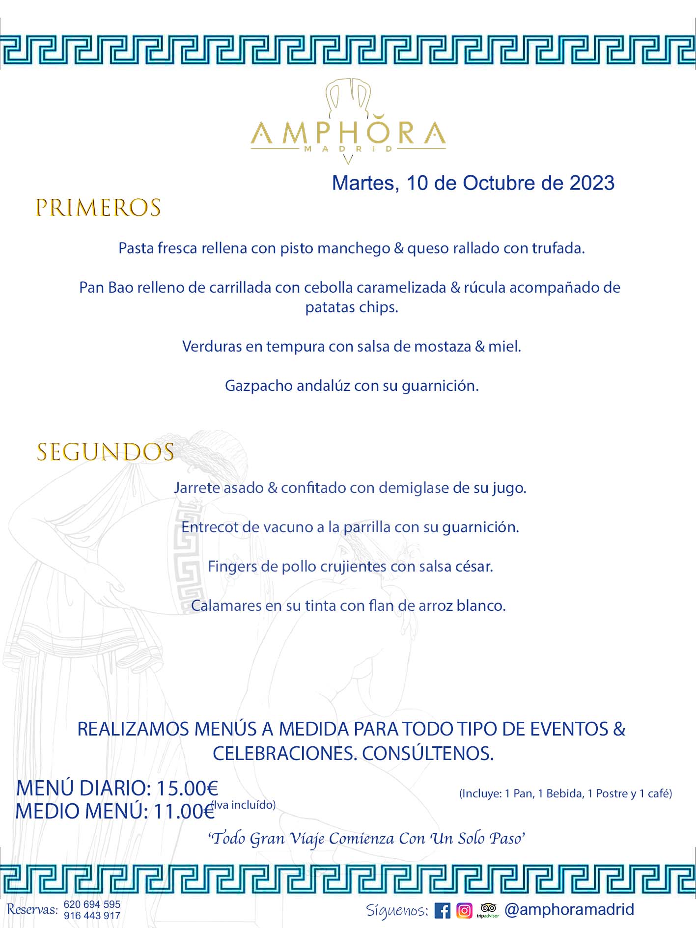 MENÚS DEL DÍA ALCORCÓN MENÚ DEL MARTES 10 DE OCTUBRE DE 2023 MENÚS DIARIOS MEJORES MENÚS RESTAURANTES ALCORCÓN RESTAURANTE AMPHORA TERRAZA EN ALCORCÓN (DISPONEMOS DE UNA GRAN TERRAZA) Av. Leganés, 54 28923 · Alcorcón · Madrid · España. 91 644 39 17 620 694 595 También realizamos menús especiales a medida personalizados a grupos para todo tipo de eventos, como celebraciones, comidas o cenas de empresas, bautizos, bodas, cumpleaños, cenas o comidas de navidad 2023 2024, etc. Consúltenos o visite nuestras excelentes y amplias instalaciones y les prepararemos el menú más ajustado a sus necesidades y presupuesto. #RestaurantesEventos #RestaurantesMenúsCelebraciones #RestaurantesSalonesBodasBautizosComuniones #MenúsEspecialesparaEventosAlcorcón #MenúsCelebracionesAlcorcón #RestaurantesSalonesMenúsEspecialesGrupos #RestaurantesMenúsCumpleaños #ComidasCenasEmpresasAlcorcón #MenúsparaCenasComidasEventosEmpresasMadrid #MejoresTerrazasMadrid #MejorTerrazaAlcorcónMadrid #PresupuestosMenúsBodasComunionesBautizosAlcorcón #RestaurantesSecretosconEncantoMadrid #RestaurantesMenúsCenasComidasGruposEmpresasNavidadesAlcorcon #SalonesComidasCenasEmpresasAlcorcón #MenúsEventos #MenúsBodas #MenúsComuniones #MenúsCumpleaños #MenúsBautizos #MenúsEventosAlcorcón #MenúsBodasAlcorcón #MenúsComunionesAlcorcón #MenúsCumpleañosAlcorcón #MenúsBautizosAlcorcón #MenúsNavidadAlcorcón #MenúsComidasNavidad #MenúsCenasNavidad #SalonesEventosAlcorcón RESTAURANTES ALCORCÓN CELEBRACIONES EVENTOS CUMPLEAÑOS BODAS COMUNIONES BAUTIZOS, MENÚS ESPECIALES A MEDIDA PARA REUNIONES FAMILIARES EVENTOS CELEBRACIONES BODAS COMUNIONES BAUTIZOS EN ALCORCÓN, RESTAURANTES SALONES GRUPOS COMIDAS CENAS EN ALCORCÓN, RESTAURANTES COMIDAS CENAS EMPRESA ALCORCÓN MADRID, MEJORES TERRAZAS ALCORCÓN, MEJOR TERRAZA ALCORCÓN, RESTAURANTES SECRETOS CON ENCANTO EN MADRID, RESTAURANTES MENUS GRUPOS ESPECIALES COMIDAS CENAS EMPRESAS NAVIDADES ALCORCÓN, CONSÚLTE NUESTROS MENÚS A MEDIDA PARA EVENTOS - REALIZAMOS MENÚS A MEDIDA PARA BODAS, COMUNIONES, BAUTIZOS, CUMPLEAÑOS, CENAS COMIDAS DE EMPRESAS, ETC - NUESTRO RESTAURANTE DIPONE DE UNA EXTRAORDINARIA TERRAZA PARA TODO TIPO DE EVENTOS - NUESTROS SALONES INTERIORES SE ADAPTAN A TODO DE EVENTOS, YA SEAN PARTICULARES COMO DE EMPRESAS - RESTAURANTE PREPARADO PARA TODO TIPO DE EVENTOS DE CLIENTES DE LA ZONA SUR SUROESTE DE MADRID COMO ALCORCÓN MÓSTOLES FUENLABRADA VILLAVICIOSA DE ODÓN POZUELO DE ALARCÓN GETAFE LAS ROZAS MAJADAHONDA - UNO DE LOS MEJORES RESTAURANTES DE MADRID PARA COMER O CENAR A LA CARTA O CON NUESTROS MENÚS - CELEBRE CON NOSOTROS SUS REUNIONES FAMILIARES CUMPLEAÑOS BAUTIZOS COMUNIONES BODAS PRESENTACIONES ETC. PUES SERÁN UN ÉXITO - MEJORES RESTAURANTES SALONES CELEBRACIONES EN ALCORCÓN -RESTAURANTES MENUS GRUPOS COMIDAS CENAS REUNIONES EMPRESAS NAVIDADES 2023 2024 ALCORCÓN ZONA SUR MADRID.