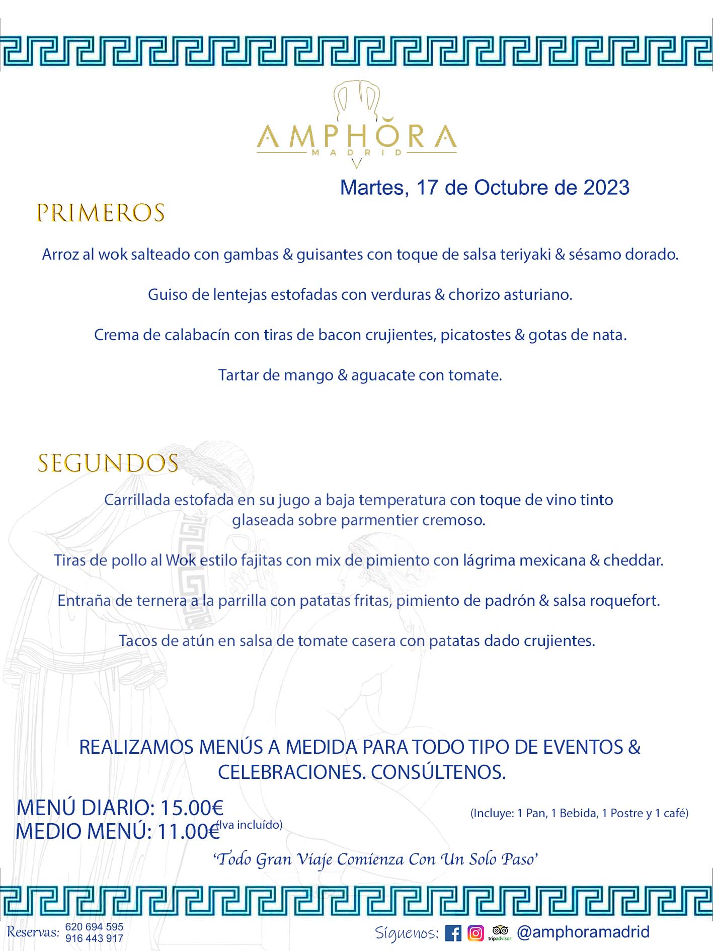 MENÚS DEL DÍA ALCORCÓN MENÚ DEL MARTES 17 DE OCTUBRE DE 2023 MENÚS DIARIOS MEJORES MENÚS RESTAURANTES ALCORCÓN RESTAURANTE AMPHORA TERRAZA EN ALCORCÓN (DISPONEMOS DE UNA GRAN TERRAZA) Av. Leganés, 54 28923 · Alcorcón · Madrid · España. 91 644 39 17 620 694 595 También realizamos menús especiales a medida personalizados a grupos para todo tipo de eventos, como celebraciones, comidas o cenas de empresas, bautizos, bodas, cumpleaños, cenas o comidas de navidad 2023 2024, etc. Consúltenos o visite nuestras excelentes y amplias instalaciones y les prepararemos el menú más ajustado a sus necesidades y presupuesto. #RestaurantesEventos #RestaurantesMenúsCelebraciones #RestaurantesSalonesBodasBautizosComuniones #MenúsEspecialesparaEventosAlcorcón #MenúsCelebracionesAlcorcón #RestaurantesSalonesMenúsEspecialesGrupos #RestaurantesMenúsCumpleaños #ComidasCenasEmpresasAlcorcón #MenúsparaCenasComidasEventosEmpresasMadrid #MejoresTerrazasMadrid #MejorTerrazaAlcorcónMadrid #PresupuestosMenúsBodasComunionesBautizosAlcorcón #RestaurantesSecretosconEncantoMadrid #RestaurantesMenúsCenasComidasGruposEmpresasNavidadesAlcorcon #SalonesComidasCenasEmpresasAlcorcón #MenúsEventos #MenúsBodas #MenúsComuniones #MenúsCumpleaños #MenúsBautizos #MenúsEventosAlcorcón #MenúsBodasAlcorcón #MenúsComunionesAlcorcón #MenúsCumpleañosAlcorcón #MenúsBautizosAlcorcón #MenúsNavidadAlcorcón #MenúsComidasNavidad #MenúsCenasNavidad #SalonesEventosAlcorcón RESTAURANTES ALCORCÓN CELEBRACIONES EVENTOS CUMPLEAÑOS BODAS COMUNIONES BAUTIZOS, MENÚS ESPECIALES A MEDIDA PARA REUNIONES FAMILIARES EVENTOS CELEBRACIONES BODAS COMUNIONES BAUTIZOS EN ALCORCÓN, RESTAURANTES SALONES GRUPOS COMIDAS CENAS EN ALCORCÓN, RESTAURANTES COMIDAS CENAS EMPRESA ALCORCÓN MADRID, MEJORES TERRAZAS ALCORCÓN, MEJOR TERRAZA ALCORCÓN, RESTAURANTES SECRETOS CON ENCANTO EN MADRID, RESTAURANTES MENUS GRUPOS ESPECIALES COMIDAS CENAS EMPRESAS NAVIDADES ALCORCÓN, CONSÚLTE NUESTROS MENÚS A MEDIDA PARA EVENTOS - REALIZAMOS MENÚS A MEDIDA PARA BODAS, COMUNIONES, BAUTIZOS, CUMPLEAÑOS, CENAS COMIDAS DE EMPRESAS, ETC - NUESTRO RESTAURANTE DIPONE DE UNA EXTRAORDINARIA TERRAZA PARA TODO TIPO DE EVENTOS - NUESTROS SALONES INTERIORES SE ADAPTAN A TODO DE EVENTOS, YA SEAN PARTICULARES COMO DE EMPRESAS - RESTAURANTE PREPARADO PARA TODO TIPO DE EVENTOS DE CLIENTES DE LA ZONA SUR SUROESTE DE MADRID COMO ALCORCÓN MÓSTOLES FUENLABRADA VILLAVICIOSA DE ODÓN POZUELO DE ALARCÓN GETAFE LAS ROZAS MAJADAHONDA - UNO DE LOS MEJORES RESTAURANTES DE MADRID PARA COMER O CENAR A LA CARTA O CON NUESTROS MENÚS - CELEBRE CON NOSOTROS SUS REUNIONES FAMILIARES CUMPLEAÑOS BAUTIZOS COMUNIONES BODAS PRESENTACIONES ETC. PUES SERÁN UN ÉXITO - MEJORES RESTAURANTES SALONES CELEBRACIONES EN ALCORCÓN -RESTAURANTES MENUS GRUPOS COMIDAS CENAS REUNIONES EMPRESAS NAVIDADES 2023 2024 ALCORCÓN ZONA SUR MADRID.