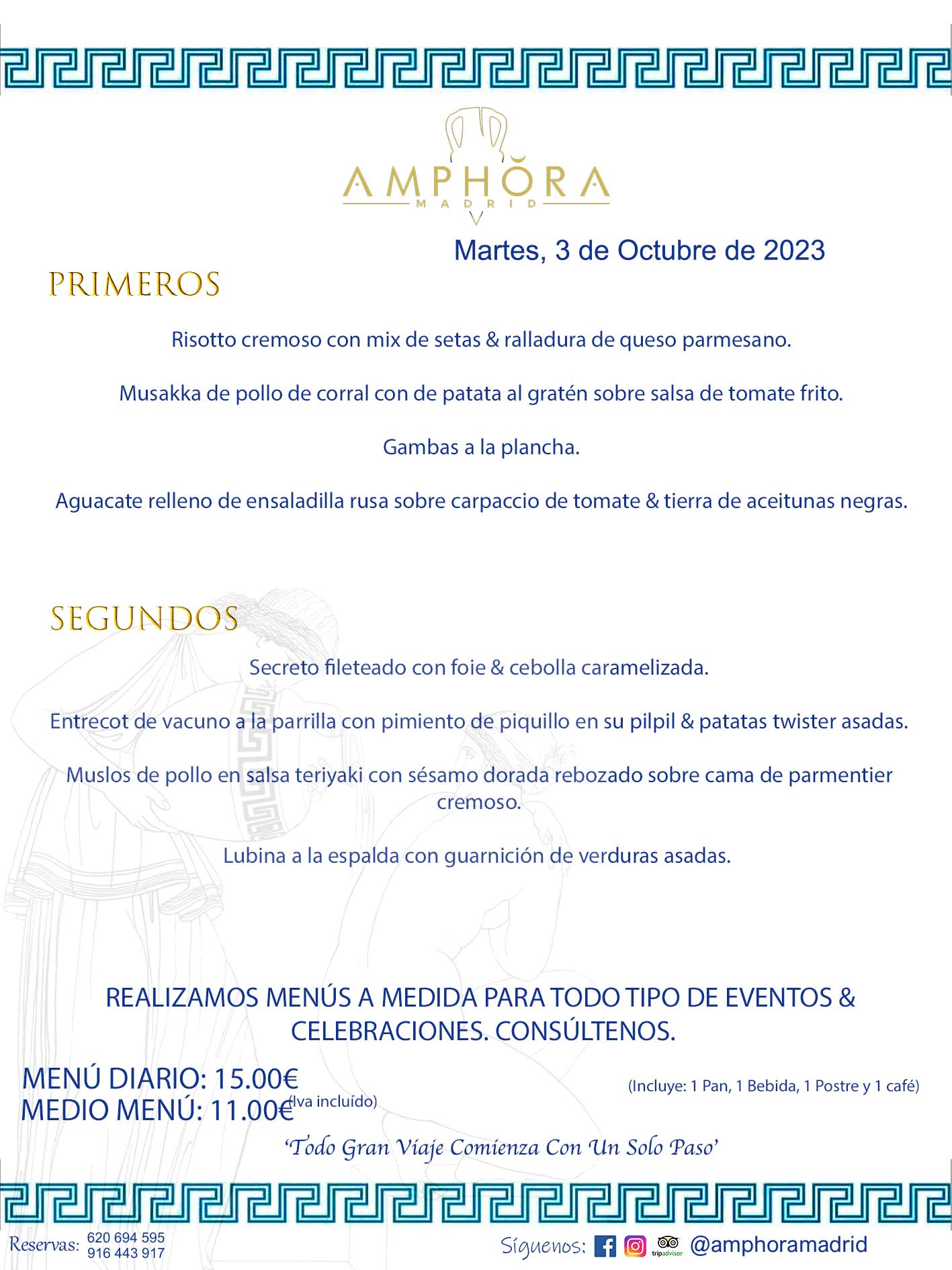 MENÚS DEL DÍA ALCORCÓN MENÚ DEL MARTES 3 DE OCTUBRE DE 2023 MENÚS DIARIOS MEJORES MENÚS RESTAURANTES ALCORCÓN RESTAURANTE AMPHORA TERRAZA EN ALCORCÓN (DISPONEMOS DE UNA GRAN TERRAZA) Av. Leganés, 54 28923 · Alcorcón · Madrid · España. 91 644 39 17 620 694 595 También realizamos menús especiales a medida personalizados a grupos para todo tipo de eventos, como celebraciones, comidas o cenas de empresas, bautizos, bodas, cumpleaños, cenas o comidas de navidad 2023 2024, etc. Consúltenos o visite nuestras excelentes y amplias instalaciones y les prepararemos el menú más ajustado a sus necesidades y presupuesto. #RestaurantesEventos #RestaurantesMenúsCelebraciones #RestaurantesSalonesBodasBautizosComuniones #MenúsEspecialesparaEventosAlcorcón #MenúsCelebracionesAlcorcón #RestaurantesSalonesMenúsEspecialesGrupos #RestaurantesMenúsCumpleaños #ComidasCenasEmpresasAlcorcón #MenúsparaCenasComidasEventosEmpresasMadrid #MejoresTerrazasMadrid #MejorTerrazaAlcorcónMadrid #PresupuestosMenúsBodasComunionesBautizosAlcorcón #RestaurantesSecretosconEncantoMadrid #RestaurantesMenúsCenasComidasGruposEmpresasNavidadesAlcorcon #SalonesComidasCenasEmpresasAlcorcón #MenúsEventos #MenúsBodas #MenúsComuniones #MenúsCumpleaños #MenúsBautizos #MenúsEventosAlcorcón #MenúsBodasAlcorcón #MenúsComunionesAlcorcón #MenúsCumpleañosAlcorcón #MenúsBautizosAlcorcón #MenúsNavidadAlcorcón #MenúsComidasNavidad #MenúsCenasNavidad #SalonesEventosAlcorcón RESTAURANTES ALCORCÓN CELEBRACIONES EVENTOS CUMPLEAÑOS BODAS COMUNIONES BAUTIZOS, MENÚS ESPECIALES A MEDIDA PARA REUNIONES FAMILIARES EVENTOS CELEBRACIONES BODAS COMUNIONES BAUTIZOS EN ALCORCÓN, RESTAURANTES SALONES GRUPOS COMIDAS CENAS EN ALCORCÓN, RESTAURANTES COMIDAS CENAS EMPRESA ALCORCÓN MADRID, MEJORES TERRAZAS ALCORCÓN, MEJOR TERRAZA ALCORCÓN, RESTAURANTES SECRETOS CON ENCANTO EN MADRID, RESTAURANTES MENUS GRUPOS ESPECIALES COMIDAS CENAS EMPRESAS NAVIDADES ALCORCÓN, CONSÚLTE NUESTROS MENÚS A MEDIDA PARA EVENTOS - REALIZAMOS MENÚS A MEDIDA PARA BODAS, COMUNIONES, BAUTIZOS, CUMPLEAÑOS, CENAS COMIDAS DE EMPRESAS, ETC - NUESTRO RESTAURANTE DIPONE DE UNA EXTRAORDINARIA TERRAZA PARA TODO TIPO DE EVENTOS - NUESTROS SALONES INTERIORES SE ADAPTAN A TODO DE EVENTOS, YA SEAN PARTICULARES COMO DE EMPRESAS - RESTAURANTE PREPARADO PARA TODO TIPO DE EVENTOS DE CLIENTES DE LA ZONA SUR SUROESTE DE MADRID COMO ALCORCÓN MÓSTOLES FUENLABRADA VILLAVICIOSA DE ODÓN POZUELO DE ALARCÓN GETAFE LAS ROZAS MAJADAHONDA - UNO DE LOS MEJORES RESTAURANTES DE MADRID PARA COMER O CENAR A LA CARTA O CON NUESTROS MENÚS - CELEBRE CON NOSOTROS SUS REUNIONES FAMILIARES CUMPLEAÑOS BAUTIZOS COMUNIONES BODAS PRESENTACIONES ETC. PUES SERÁN UN ÉXITO - MEJORES RESTAURANTES SALONES CELEBRACIONES EN ALCORCÓN -RESTAURANTES MENUS GRUPOS COMIDAS CENAS REUNIONES EMPRESAS NAVIDADES 2023 2024 ALCORCÓN ZONA SUR MADRID.