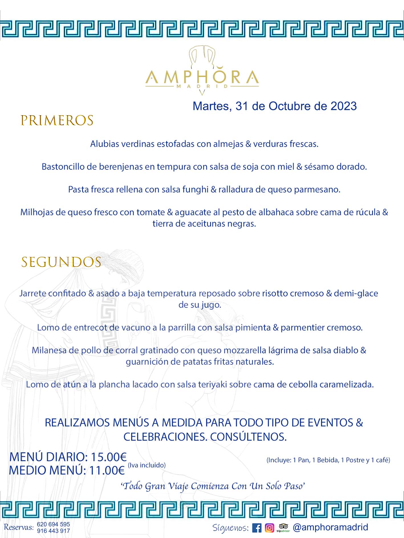 MENÚS DEL DÍA ALCORCÓN MENÚ DEL MARTES 31 DE OCTUBRE DE 2023 MENÚS DIARIOS MEJORES MENÚS RESTAURANTES ALCORCÓN RESTAURANTE AMPHORA TERRAZA EN ALCORCÓN (DISPONEMOS DE UNA GRAN TERRAZA) Av. Leganés, 54 28923 · Alcorcón · Madrid · España. 91 644 39 17 620 694 595 También realizamos menús especiales a medida personalizados a grupos para todo tipo de eventos, como celebraciones, comidas o cenas de empresas, bautizos, bodas, cumpleaños, cenas o comidas de navidad 2023 2024, etc. Consúltenos o visite nuestras excelentes y amplias instalaciones y les prepararemos el menú más ajustado a sus necesidades y presupuesto. #RestaurantesEventos #RestaurantesMenúsCelebraciones #RestaurantesSalonesBodasBautizosComuniones #MenúsEspecialesparaEventosAlcorcón #MenúsCelebracionesAlcorcón #RestaurantesSalonesMenúsEspecialesGrupos #RestaurantesMenúsCumpleaños #ComidasCenasEmpresasAlcorcón #MenúsparaCenasComidasEventosEmpresasMadrid #MejoresTerrazasMadrid #MejorTerrazaAlcorcónMadrid #PresupuestosMenúsBodasComunionesBautizosAlcorcón #RestaurantesSecretosconEncantoMadrid #RestaurantesMenúsCenasComidasGruposEmpresasNavidadesAlcorcon #SalonesComidasCenasEmpresasAlcorcón #MenúsEventos #MenúsBodas #MenúsComuniones #MenúsCumpleaños #MenúsBautizos #MenúsEventosAlcorcón #MenúsBodasAlcorcón #MenúsComunionesAlcorcón #MenúsCumpleañosAlcorcón #MenúsBautizosAlcorcón #MenúsNavidadAlcorcón #MenúsComidasNavidad #MenúsCenasNavidad #SalonesEventosAlcorcón RESTAURANTES ALCORCÓN CELEBRACIONES EVENTOS CUMPLEAÑOS BODAS COMUNIONES BAUTIZOS, MENÚS ESPECIALES A MEDIDA PARA REUNIONES FAMILIARES EVENTOS CELEBRACIONES BODAS COMUNIONES BAUTIZOS EN ALCORCÓN, RESTAURANTES SALONES GRUPOS COMIDAS CENAS EN ALCORCÓN, RESTAURANTES COMIDAS CENAS EMPRESA ALCORCÓN MADRID, MEJORES TERRAZAS ALCORCÓN, MEJOR TERRAZA ALCORCÓN, RESTAURANTES SECRETOS CON ENCANTO EN MADRID, RESTAURANTES MENUS GRUPOS ESPECIALES COMIDAS CENAS EMPRESAS NAVIDADES ALCORCÓN, CONSÚLTE NUESTROS MENÚS A MEDIDA PARA EVENTOS - REALIZAMOS MENÚS A MEDIDA PARA BODAS, COMUNIONES, BAUTIZOS, CUMPLEAÑOS, CENAS COMIDAS DE EMPRESAS, ETC - NUESTRO RESTAURANTE DIPONE DE UNA EXTRAORDINARIA TERRAZA PARA TODO TIPO DE EVENTOS - NUESTROS SALONES INTERIORES SE ADAPTAN A TODO DE EVENTOS, YA SEAN PARTICULARES COMO DE EMPRESAS - RESTAURANTE PREPARADO PARA TODO TIPO DE EVENTOS DE CLIENTES DE LA ZONA SUR SUROESTE DE MADRID COMO ALCORCÓN MÓSTOLES FUENLABRADA VILLAVICIOSA DE ODÓN POZUELO DE ALARCÓN GETAFE LAS ROZAS MAJADAHONDA - UNO DE LOS MEJORES RESTAURANTES DE MADRID PARA COMER O CENAR A LA CARTA O CON NUESTROS MENÚS - CELEBRE CON NOSOTROS SUS REUNIONES FAMILIARES CUMPLEAÑOS BAUTIZOS COMUNIONES BODAS PRESENTACIONES ETC. PUES SERÁN UN ÉXITO - MEJORES RESTAURANTES SALONES CELEBRACIONES EN ALCORCÓN -RESTAURANTES MENUS GRUPOS COMIDAS CENAS REUNIONES EMPRESAS NAVIDADES 2023 2024 ALCORCÓN ZONA SUR MADRID.