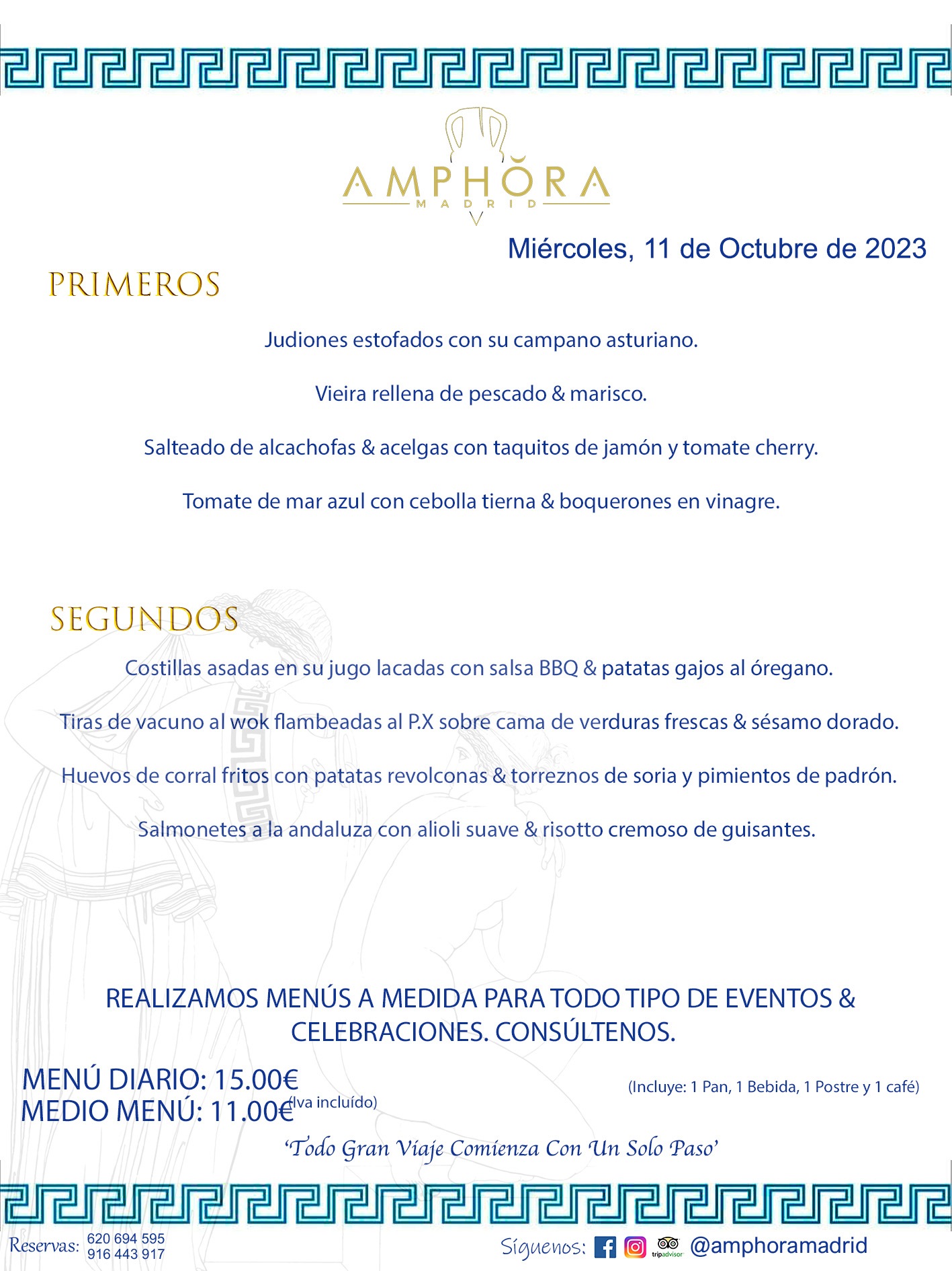 MENÚS DEL DÍA ALCORCÓN MENÚ DEL MIÉRCOLES 11 DE OCTUBRE DE 2023 MENÚS DIARIOS MEJORES MENÚS RESTAURANTES ALCORCÓN RESTAURANTE AMPHORA TERRAZA EN ALCORCÓN (DISPONEMOS DE UNA GRAN TERRAZA) Av. Leganés, 54 28923 · Alcorcón · Madrid · España. 91 644 39 17 620 694 595 También realizamos menús especiales a medida personalizados a grupos para todo tipo de eventos, como celebraciones, comidas o cenas de empresas, bautizos, bodas, cumpleaños, cenas o comidas de navidad 2023 2024, etc. Consúltenos o visite nuestras excelentes y amplias instalaciones y les prepararemos el menú más ajustado a sus necesidades y presupuesto. #RestaurantesEventos #RestaurantesMenúsCelebraciones #RestaurantesSalonesBodasBautizosComuniones #MenúsEspecialesparaEventosAlcorcón #MenúsCelebracionesAlcorcón #RestaurantesSalonesMenúsEspecialesGrupos #RestaurantesMenúsCumpleaños #ComidasCenasEmpresasAlcorcón #MenúsparaCenasComidasEventosEmpresasMadrid #MejoresTerrazasMadrid #MejorTerrazaAlcorcónMadrid #PresupuestosMenúsBodasComunionesBautizosAlcorcón #RestaurantesSecretosconEncantoMadrid #RestaurantesMenúsCenasComidasGruposEmpresasNavidadesAlcorcon #SalonesComidasCenasEmpresasAlcorcón #MenúsEventos #MenúsBodas #MenúsComuniones #MenúsCumpleaños #MenúsBautizos #MenúsEventosAlcorcón #MenúsBodasAlcorcón #MenúsComunionesAlcorcón #MenúsCumpleañosAlcorcón #MenúsBautizosAlcorcón #MenúsNavidadAlcorcón #MenúsComidasNavidad #MenúsCenasNavidad #SalonesEventosAlcorcón RESTAURANTES ALCORCÓN CELEBRACIONES EVENTOS CUMPLEAÑOS BODAS COMUNIONES BAUTIZOS, MENÚS ESPECIALES A MEDIDA PARA REUNIONES FAMILIARES EVENTOS CELEBRACIONES BODAS COMUNIONES BAUTIZOS EN ALCORCÓN, RESTAURANTES SALONES GRUPOS COMIDAS CENAS EN ALCORCÓN, RESTAURANTES COMIDAS CENAS EMPRESA ALCORCÓN MADRID, MEJORES TERRAZAS ALCORCÓN, MEJOR TERRAZA ALCORCÓN, RESTAURANTES SECRETOS CON ENCANTO EN MADRID, RESTAURANTES MENUS GRUPOS ESPECIALES COMIDAS CENAS EMPRESAS NAVIDADES ALCORCÓN, CONSÚLTE NUESTROS MENÚS A MEDIDA PARA EVENTOS - REALIZAMOS MENÚS A MEDIDA PARA BODAS, COMUNIONES, BAUTIZOS, CUMPLEAÑOS, CENAS COMIDAS DE EMPRESAS, ETC - NUESTRO RESTAURANTE DIPONE DE UNA EXTRAORDINARIA TERRAZA PARA TODO TIPO DE EVENTOS - NUESTROS SALONES INTERIORES SE ADAPTAN A TODO DE EVENTOS, YA SEAN PARTICULARES COMO DE EMPRESAS - RESTAURANTE PREPARADO PARA TODO TIPO DE EVENTOS DE CLIENTES DE LA ZONA SUR SUROESTE DE MADRID COMO ALCORCÓN MÓSTOLES FUENLABRADA VILLAVICIOSA DE ODÓN POZUELO DE ALARCÓN GETAFE LAS ROZAS MAJADAHONDA - UNO DE LOS MEJORES RESTAURANTES DE MADRID PARA COMER O CENAR A LA CARTA O CON NUESTROS MENÚS - CELEBRE CON NOSOTROS SUS REUNIONES FAMILIARES CUMPLEAÑOS BAUTIZOS COMUNIONES BODAS PRESENTACIONES ETC. PUES SERÁN UN ÉXITO - MEJORES RESTAURANTES SALONES CELEBRACIONES EN ALCORCÓN -RESTAURANTES MENUS GRUPOS COMIDAS CENAS REUNIONES EMPRESAS NAVIDADES 2023 2024 ALCORCÓN ZONA SUR MADRID.