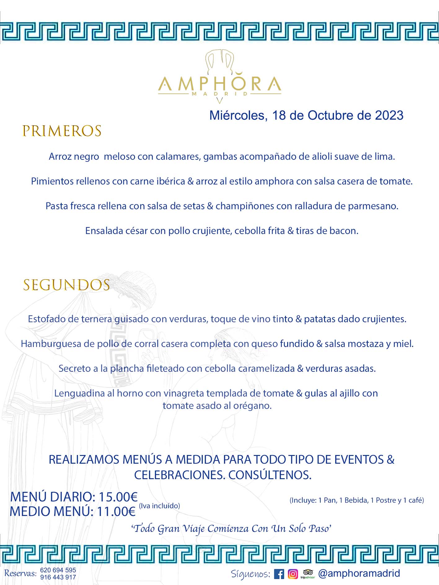 MENÚS DEL DÍA ALCORCÓN MENÚ DEL MIÉRCOLES 18 DE OCTUBRE DE 2023 MENÚS DIARIOS MEJORES MENÚS RESTAURANTES ALCORCÓN RESTAURANTE AMPHORA TERRAZA EN ALCORCÓN (DISPONEMOS DE UNA GRAN TERRAZA) Av. Leganés, 54 28923 · Alcorcón · Madrid · España. 91 644 39 17 620 694 595 También realizamos menús especiales a medida personalizados a grupos para todo tipo de eventos, como celebraciones, comidas o cenas de empresas, bautizos, bodas, cumpleaños, cenas o comidas de navidad 2023 2024, etc. Consúltenos o visite nuestras excelentes y amplias instalaciones y les prepararemos el menú más ajustado a sus necesidades y presupuesto. #RestaurantesEventos #RestaurantesMenúsCelebraciones #RestaurantesSalonesBodasBautizosComuniones #MenúsEspecialesparaEventosAlcorcón #MenúsCelebracionesAlcorcón #RestaurantesSalonesMenúsEspecialesGrupos #RestaurantesMenúsCumpleaños #ComidasCenasEmpresasAlcorcón #MenúsparaCenasComidasEventosEmpresasMadrid #MejoresTerrazasMadrid #MejorTerrazaAlcorcónMadrid #PresupuestosMenúsBodasComunionesBautizosAlcorcón #RestaurantesSecretosconEncantoMadrid #RestaurantesMenúsCenasComidasGruposEmpresasNavidadesAlcorcon #SalonesComidasCenasEmpresasAlcorcón #MenúsEventos #MenúsBodas #MenúsComuniones #MenúsCumpleaños #MenúsBautizos #MenúsEventosAlcorcón #MenúsBodasAlcorcón #MenúsComunionesAlcorcón #MenúsCumpleañosAlcorcón #MenúsBautizosAlcorcón #MenúsNavidadAlcorcón #MenúsComidasNavidad #MenúsCenasNavidad #SalonesEventosAlcorcón RESTAURANTES ALCORCÓN CELEBRACIONES EVENTOS CUMPLEAÑOS BODAS COMUNIONES BAUTIZOS, MENÚS ESPECIALES A MEDIDA PARA REUNIONES FAMILIARES EVENTOS CELEBRACIONES BODAS COMUNIONES BAUTIZOS EN ALCORCÓN, RESTAURANTES SALONES GRUPOS COMIDAS CENAS EN ALCORCÓN, RESTAURANTES COMIDAS CENAS EMPRESA ALCORCÓN MADRID, MEJORES TERRAZAS ALCORCÓN, MEJOR TERRAZA ALCORCÓN, RESTAURANTES SECRETOS CON ENCANTO EN MADRID, RESTAURANTES MENUS GRUPOS ESPECIALES COMIDAS CENAS EMPRESAS NAVIDADES ALCORCÓN, CONSÚLTE NUESTROS MENÚS A MEDIDA PARA EVENTOS - REALIZAMOS MENÚS A MEDIDA PARA BODAS, COMUNIONES, BAUTIZOS, CUMPLEAÑOS, CENAS COMIDAS DE EMPRESAS, ETC - NUESTRO RESTAURANTE DIPONE DE UNA EXTRAORDINARIA TERRAZA PARA TODO TIPO DE EVENTOS - NUESTROS SALONES INTERIORES SE ADAPTAN A TODO DE EVENTOS, YA SEAN PARTICULARES COMO DE EMPRESAS - RESTAURANTE PREPARADO PARA TODO TIPO DE EVENTOS DE CLIENTES DE LA ZONA SUR SUROESTE DE MADRID COMO ALCORCÓN MÓSTOLES FUENLABRADA VILLAVICIOSA DE ODÓN POZUELO DE ALARCÓN GETAFE LAS ROZAS MAJADAHONDA - UNO DE LOS MEJORES RESTAURANTES DE MADRID PARA COMER O CENAR A LA CARTA O CON NUESTROS MENÚS - CELEBRE CON NOSOTROS SUS REUNIONES FAMILIARES CUMPLEAÑOS BAUTIZOS COMUNIONES BODAS PRESENTACIONES ETC. PUES SERÁN UN ÉXITO - MEJORES RESTAURANTES SALONES CELEBRACIONES EN ALCORCÓN -RESTAURANTES MENUS GRUPOS COMIDAS CENAS REUNIONES EMPRESAS NAVIDADES 2023 2024 ALCORCÓN ZONA SUR MADRID.