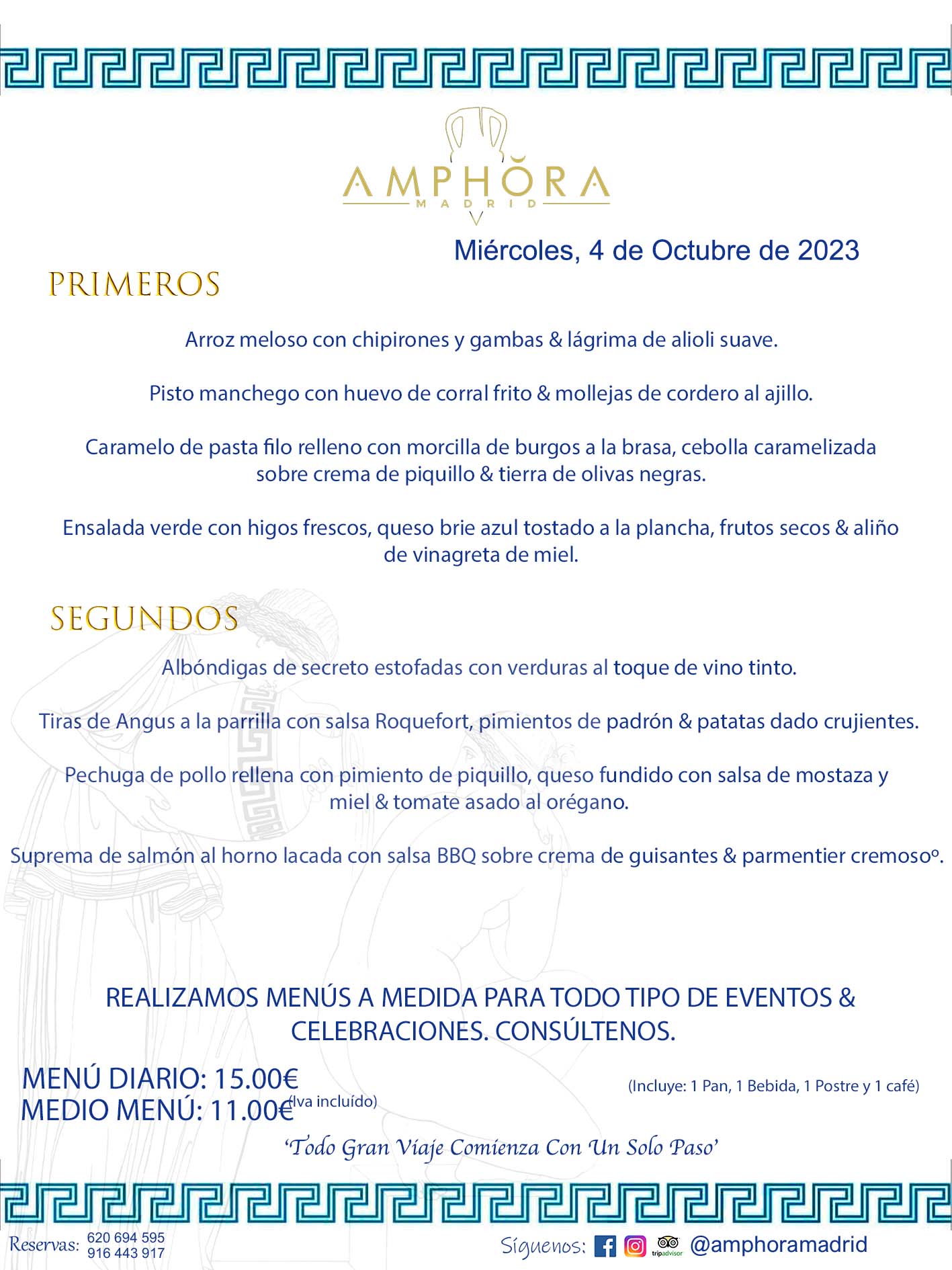 MENÚS DEL DÍA ALCORCÓN MENÚ DEL MIÉRCOLES 4 DE OCTUBRE DE 2023 MENÚS DIARIOS MEJORES MENÚS RESTAURANTES ALCORCÓN RESTAURANTE AMPHORA TERRAZA EN ALCORCÓN (DISPONEMOS DE UNA GRAN TERRAZA) Av. Leganés, 54 28923 · Alcorcón · Madrid · España. 91 644 39 17 620 694 595 También realizamos menús especiales a medida personalizados a grupos para todo tipo de eventos, como celebraciones, comidas o cenas de empresas, bautizos, bodas, cumpleaños, cenas o comidas de navidad 2023 2024, etc. Consúltenos o visite nuestras excelentes y amplias instalaciones y les prepararemos el menú más ajustado a sus necesidades y presupuesto. #RestaurantesEventos #RestaurantesMenúsCelebraciones #RestaurantesSalonesBodasBautizosComuniones #MenúsEspecialesparaEventosAlcorcón #MenúsCelebracionesAlcorcón #RestaurantesSalonesMenúsEspecialesGrupos #RestaurantesMenúsCumpleaños #ComidasCenasEmpresasAlcorcón #MenúsparaCenasComidasEventosEmpresasMadrid #MejoresTerrazasMadrid #MejorTerrazaAlcorcónMadrid #PresupuestosMenúsBodasComunionesBautizosAlcorcón #RestaurantesSecretosconEncantoMadrid #RestaurantesMenúsCenasComidasGruposEmpresasNavidadesAlcorcon #SalonesComidasCenasEmpresasAlcorcón #MenúsEventos #MenúsBodas #MenúsComuniones #MenúsCumpleaños #MenúsBautizos #MenúsEventosAlcorcón #MenúsBodasAlcorcón #MenúsComunionesAlcorcón #MenúsCumpleañosAlcorcón #MenúsBautizosAlcorcón #MenúsNavidadAlcorcón #MenúsComidasNavidad #MenúsCenasNavidad #SalonesEventosAlcorcón RESTAURANTES ALCORCÓN CELEBRACIONES EVENTOS CUMPLEAÑOS BODAS COMUNIONES BAUTIZOS, MENÚS ESPECIALES A MEDIDA PARA REUNIONES FAMILIARES EVENTOS CELEBRACIONES BODAS COMUNIONES BAUTIZOS EN ALCORCÓN, RESTAURANTES SALONES GRUPOS COMIDAS CENAS EN ALCORCÓN, RESTAURANTES COMIDAS CENAS EMPRESA ALCORCÓN MADRID, MEJORES TERRAZAS ALCORCÓN, MEJOR TERRAZA ALCORCÓN, RESTAURANTES SECRETOS CON ENCANTO EN MADRID, RESTAURANTES MENUS GRUPOS ESPECIALES COMIDAS CENAS EMPRESAS NAVIDADES ALCORCÓN, CONSÚLTE NUESTROS MENÚS A MEDIDA PARA EVENTOS - REALIZAMOS MENÚS A MEDIDA PARA BODAS, COMUNIONES, BAUTIZOS, CUMPLEAÑOS, CENAS COMIDAS DE EMPRESAS, ETC - NUESTRO RESTAURANTE DIPONE DE UNA EXTRAORDINARIA TERRAZA PARA TODO TIPO DE EVENTOS - NUESTROS SALONES INTERIORES SE ADAPTAN A TODO DE EVENTOS, YA SEAN PARTICULARES COMO DE EMPRESAS - RESTAURANTE PREPARADO PARA TODO TIPO DE EVENTOS DE CLIENTES DE LA ZONA SUR SUROESTE DE MADRID COMO ALCORCÓN MÓSTOLES FUENLABRADA VILLAVICIOSA DE ODÓN POZUELO DE ALARCÓN GETAFE LAS ROZAS MAJADAHONDA - UNO DE LOS MEJORES RESTAURANTES DE MADRID PARA COMER O CENAR A LA CARTA O CON NUESTROS MENÚS - CELEBRE CON NOSOTROS SUS REUNIONES FAMILIARES CUMPLEAÑOS BAUTIZOS COMUNIONES BODAS PRESENTACIONES ETC. PUES SERÁN UN ÉXITO - MEJORES RESTAURANTES SALONES CELEBRACIONES EN ALCORCÓN -RESTAURANTES MENUS GRUPOS COMIDAS CENAS REUNIONES EMPRESAS NAVIDADES 2023 2024 ALCORCÓN ZONA SUR MADRID.