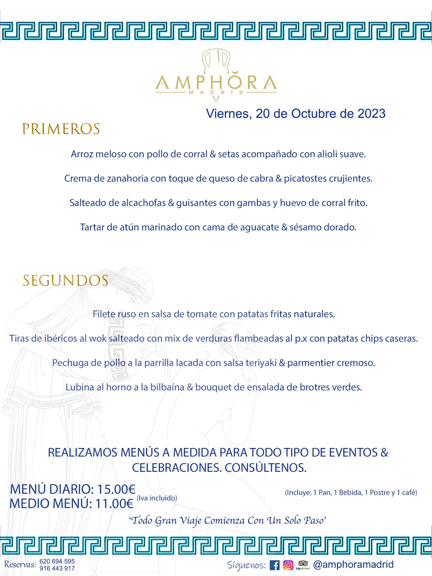 MENÚS DEL DÍA ALCORCÓN MENÚ DEL VIERNES 20 DE OCTUBRE DE 2023 MENÚS DIARIOS MEJORES MENÚS RESTAURANTES ALCORCÓN RESTAURANTE AMPHORA TERRAZA EN ALCORCÓN (DISPONEMOS DE UNA GRAN TERRAZA) Av. Leganés, 54 28923 · Alcorcón · Madrid · España. 91 644 39 17 620 694 595 También realizamos menús especiales a medida personalizados a grupos para todo tipo de eventos, como celebraciones, comidas o cenas de empresas, bautizos, bodas, cumpleaños, cenas o comidas de navidad 2023 2024, etc. Consúltenos o visite nuestras excelentes y amplias instalaciones y les prepararemos el menú más ajustado a sus necesidades y presupuesto. #RestaurantesEventos #RestaurantesMenúsCelebraciones #RestaurantesSalonesBodasBautizosComuniones #MenúsEspecialesparaEventosAlcorcón #MenúsCelebracionesAlcorcón #RestaurantesSalonesMenúsEspecialesGrupos #RestaurantesMenúsCumpleaños #ComidasCenasEmpresasAlcorcón #MenúsparaCenasComidasEventosEmpresasMadrid #MejoresTerrazasMadrid #MejorTerrazaAlcorcónMadrid #PresupuestosMenúsBodasComunionesBautizosAlcorcón #RestaurantesSecretosconEncantoMadrid #RestaurantesMenúsCenasComidasGruposEmpresasNavidadesAlcorcon #SalonesComidasCenasEmpresasAlcorcón #MenúsEventos #MenúsBodas #MenúsComuniones #MenúsCumpleaños #MenúsBautizos #MenúsEventosAlcorcón #MenúsBodasAlcorcón #MenúsComunionesAlcorcón #MenúsCumpleañosAlcorcón #MenúsBautizosAlcorcón #MenúsNavidadAlcorcón #MenúsComidasNavidad #MenúsCenasNavidad #SalonesEventosAlcorcón RESTAURANTES ALCORCÓN CELEBRACIONES EVENTOS CUMPLEAÑOS BODAS COMUNIONES BAUTIZOS, MENÚS ESPECIALES A MEDIDA PARA REUNIONES FAMILIARES EVENTOS CELEBRACIONES BODAS COMUNIONES BAUTIZOS EN ALCORCÓN, RESTAURANTES SALONES GRUPOS COMIDAS CENAS EN ALCORCÓN, RESTAURANTES COMIDAS CENAS EMPRESA ALCORCÓN MADRID, MEJORES TERRAZAS ALCORCÓN, MEJOR TERRAZA ALCORCÓN, RESTAURANTES SECRETOS CON ENCANTO EN MADRID, RESTAURANTES MENUS GRUPOS ESPECIALES COMIDAS CENAS EMPRESAS NAVIDADES ALCORCÓN, CONSÚLTE NUESTROS MENÚS A MEDIDA PARA EVENTOS - REALIZAMOS MENÚS A MEDIDA PARA BODAS, COMUNIONES, BAUTIZOS, CUMPLEAÑOS, CENAS COMIDAS DE EMPRESAS, ETC - NUESTRO RESTAURANTE DIPONE DE UNA EXTRAORDINARIA TERRAZA PARA TODO TIPO DE EVENTOS - NUESTROS SALONES INTERIORES SE ADAPTAN A TODO DE EVENTOS, YA SEAN PARTICULARES COMO DE EMPRESAS - RESTAURANTE PREPARADO PARA TODO TIPO DE EVENTOS DE CLIENTES DE LA ZONA SUR SUROESTE DE MADRID COMO ALCORCÓN MÓSTOLES FUENLABRADA VILLAVICIOSA DE ODÓN POZUELO DE ALARCÓN GETAFE LAS ROZAS MAJADAHONDA - UNO DE LOS MEJORES RESTAURANTES DE MADRID PARA COMER O CENAR A LA CARTA O CON NUESTROS MENÚS - CELEBRE CON NOSOTROS SUS REUNIONES FAMILIARES CUMPLEAÑOS BAUTIZOS COMUNIONES BODAS PRESENTACIONES ETC. PUES SERÁN UN ÉXITO - MEJORES RESTAURANTES SALONES CELEBRACIONES EN ALCORCÓN -RESTAURANTES MENUS GRUPOS COMIDAS CENAS REUNIONES EMPRESAS NAVIDADES 2023 2024 ALCORCÓN ZONA SUR MADRID.