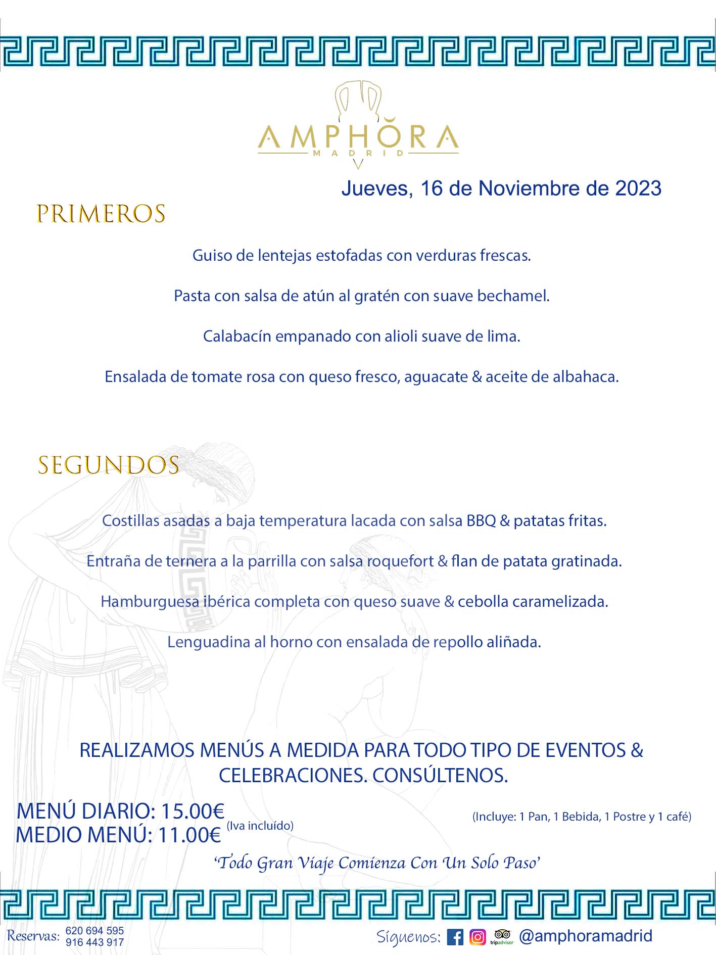 MENÚS DEL DÍA ALCORCÓN MENÚ DEL JUEVES 16 DE NOVIEMBRE DE 2023 MENÚS DIARIOS MEJORES MENÚS RESTAURANTES ALCORCÓN RESTAURANTE AMPHORA TERRAZA EN ALCORCÓN (DISPONEMOS DE UNA GRAN TERRAZA) Av. Leganés, 54 28923 · Alcorcón · Madrid · España. 91 644 39 17 620 694 595 También realizamos menús especiales a medida personalizados a grupos para todo tipo de eventos, como celebraciones, comidas o cenas de empresas, bautizos, bodas, cumpleaños, cenas o comidas de navidad 2023 2024, etc. Consúltenos o visite nuestras excelentes y amplias instalaciones y les prepararemos el menú más ajustado a sus necesidades y presupuesto. #RestaurantesEventos #RestaurantesMenúsCelebraciones #RestaurantesSalonesBodasBautizosComuniones #MenúsEspecialesparaEventosAlcorcón #MenúsCelebracionesAlcorcón #RestaurantesSalonesMenúsEspecialesGrupos #RestaurantesMenúsCumpleaños #ComidasCenasEmpresasAlcorcón #MenúsparaCenasComidasEventosEmpresasMadrid #MejoresTerrazasMadrid #MejorTerrazaAlcorcónMadrid #PresupuestosMenúsBodasComunionesBautizosAlcorcón #RestaurantesSecretosconEncantoMadrid #RestaurantesMenúsCenasComidasGruposEmpresasNavidadesAlcorcon #SalonesComidasCenasEmpresasAlcorcón #MenúsEventos #MenúsBodas #MenúsComuniones #MenúsCumpleaños #MenúsBautizos #MenúsEventosAlcorcón #MenúsBodasAlcorcón #MenúsComunionesAlcorcón #MenúsCumpleañosAlcorcón #MenúsBautizosAlcorcón #MenúsNavidadAlcorcón #MenúsComidasNavidad #MenúsCenasNavidad #SalonesEventosAlcorcón RESTAURANTES ALCORCÓN CELEBRACIONES EVENTOS CUMPLEAÑOS BODAS COMUNIONES BAUTIZOS, MENÚS ESPECIALES A MEDIDA PARA REUNIONES FAMILIARES EVENTOS CELEBRACIONES BODAS COMUNIONES BAUTIZOS EN ALCORCÓN, RESTAURANTES SALONES GRUPOS COMIDAS CENAS EN ALCORCÓN, RESTAURANTES COMIDAS CENAS EMPRESA ALCORCÓN MADRID, MEJORES TERRAZAS ALCORCÓN, MEJOR TERRAZA ALCORCÓN, RESTAURANTES SECRETOS CON ENCANTO EN MADRID, RESTAURANTES MENUS GRUPOS ESPECIALES COMIDAS CENAS EMPRESAS NAVIDADES ALCORCÓN, CONSÚLTE NUESTROS MENÚS A MEDIDA PARA EVENTOS - REALIZAMOS MENÚS A MEDIDA PARA BODAS, COMUNIONES, BAUTIZOS, CUMPLEAÑOS, CENAS COMIDAS DE EMPRESAS, ETC - NUESTRO RESTAURANTE DIPONE DE UNA EXTRAORDINARIA TERRAZA PARA TODO TIPO DE EVENTOS - NUESTROS SALONES INTERIORES SE ADAPTAN A TODO DE EVENTOS, YA SEAN PARTICULARES COMO DE EMPRESAS - RESTAURANTE PREPARADO PARA TODO TIPO DE EVENTOS DE CLIENTES DE LA ZONA SUR SUROESTE DE MADRID COMO ALCORCÓN MÓSTOLES FUENLABRADA VILLAVICIOSA DE ODÓN POZUELO DE ALARCÓN GETAFE LAS ROZAS MAJADAHONDA - UNO DE LOS MEJORES RESTAURANTES DE MADRID PARA COMER O CENAR A LA CARTA O CON NUESTROS MENÚS - CELEBRE CON NOSOTROS SUS REUNIONES FAMILIARES CUMPLEAÑOS BAUTIZOS COMUNIONES BODAS PRESENTACIONES ETC. PUES SERÁN UN ÉXITO - MEJORES RESTAURANTES SALONES CELEBRACIONES EN ALCORCÓN -RESTAURANTES MENUS GRUPOS COMIDAS CENAS REUNIONES EMPRESAS NAVIDADES 2023 2024 ALCORCÓN ZONA SUR MADRID.