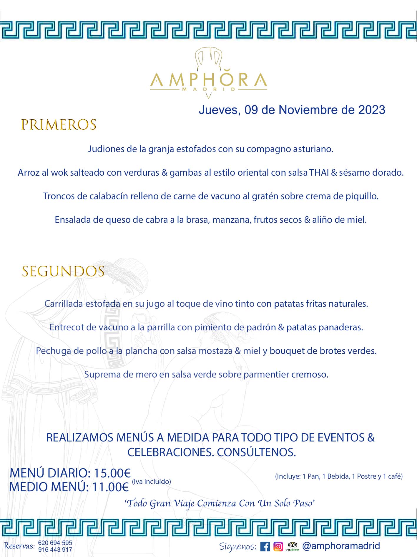 MENÚS DEL DÍA ALCORCÓN MENÚ DEL JUEVES 9 DE NOVIEMBRE DE 2023 MENÚS DIARIOS MEJORES MENÚS RESTAURANTES ALCORCÓN RESTAURANTE AMPHORA TERRAZA EN ALCORCÓN (DISPONEMOS DE UNA GRAN TERRAZA) Av. Leganés, 54 28923 · Alcorcón · Madrid · España. 91 644 39 17 620 694 595 También realizamos menús especiales a medida personalizados a grupos para todo tipo de eventos, como celebraciones, comidas o cenas de empresas, bautizos, bodas, cumpleaños, cenas o comidas de navidad 2023 2024, etc. Consúltenos o visite nuestras excelentes y amplias instalaciones y les prepararemos el menú más ajustado a sus necesidades y presupuesto. #RestaurantesEventos #RestaurantesMenúsCelebraciones #RestaurantesSalonesBodasBautizosComuniones #MenúsEspecialesparaEventosAlcorcón #MenúsCelebracionesAlcorcón #RestaurantesSalonesMenúsEspecialesGrupos #RestaurantesMenúsCumpleaños #ComidasCenasEmpresasAlcorcón #MenúsparaCenasComidasEventosEmpresasMadrid #MejoresTerrazasMadrid #MejorTerrazaAlcorcónMadrid #PresupuestosMenúsBodasComunionesBautizosAlcorcón #RestaurantesSecretosconEncantoMadrid #RestaurantesMenúsCenasComidasGruposEmpresasNavidadesAlcorcon #SalonesComidasCenasEmpresasAlcorcón #MenúsEventos #MenúsBodas #MenúsComuniones #MenúsCumpleaños #MenúsBautizos #MenúsEventosAlcorcón #MenúsBodasAlcorcón #MenúsComunionesAlcorcón #MenúsCumpleañosAlcorcón #MenúsBautizosAlcorcón #MenúsNavidadAlcorcón #MenúsComidasNavidad #MenúsCenasNavidad #SalonesEventosAlcorcón RESTAURANTES ALCORCÓN CELEBRACIONES EVENTOS CUMPLEAÑOS BODAS COMUNIONES BAUTIZOS, MENÚS ESPECIALES A MEDIDA PARA REUNIONES FAMILIARES EVENTOS CELEBRACIONES BODAS COMUNIONES BAUTIZOS EN ALCORCÓN, RESTAURANTES SALONES GRUPOS COMIDAS CENAS EN ALCORCÓN, RESTAURANTES COMIDAS CENAS EMPRESA ALCORCÓN MADRID, MEJORES TERRAZAS ALCORCÓN, MEJOR TERRAZA ALCORCÓN, RESTAURANTES SECRETOS CON ENCANTO EN MADRID, RESTAURANTES MENUS GRUPOS ESPECIALES COMIDAS CENAS EMPRESAS NAVIDADES ALCORCÓN, CONSÚLTE NUESTROS MENÚS A MEDIDA PARA EVENTOS - REALIZAMOS MENÚS A MEDIDA PARA BODAS, COMUNIONES, BAUTIZOS, CUMPLEAÑOS, CENAS COMIDAS DE EMPRESAS, ETC - NUESTRO RESTAURANTE DIPONE DE UNA EXTRAORDINARIA TERRAZA PARA TODO TIPO DE EVENTOS - NUESTROS SALONES INTERIORES SE ADAPTAN A TODO DE EVENTOS, YA SEAN PARTICULARES COMO DE EMPRESAS - RESTAURANTE PREPARADO PARA TODO TIPO DE EVENTOS DE CLIENTES DE LA ZONA SUR SUROESTE DE MADRID COMO ALCORCÓN MÓSTOLES FUENLABRADA VILLAVICIOSA DE ODÓN POZUELO DE ALARCÓN GETAFE LAS ROZAS MAJADAHONDA - UNO DE LOS MEJORES RESTAURANTES DE MADRID PARA COMER O CENAR A LA CARTA O CON NUESTROS MENÚS - CELEBRE CON NOSOTROS SUS REUNIONES FAMILIARES CUMPLEAÑOS BAUTIZOS COMUNIONES BODAS PRESENTACIONES ETC. PUES SERÁN UN ÉXITO - MEJORES RESTAURANTES SALONES CELEBRACIONES EN ALCORCÓN -RESTAURANTES MENUS GRUPOS COMIDAS CENAS REUNIONES EMPRESAS NAVIDADES 2023 2024 ALCORCÓN ZONA SUR MADRID.