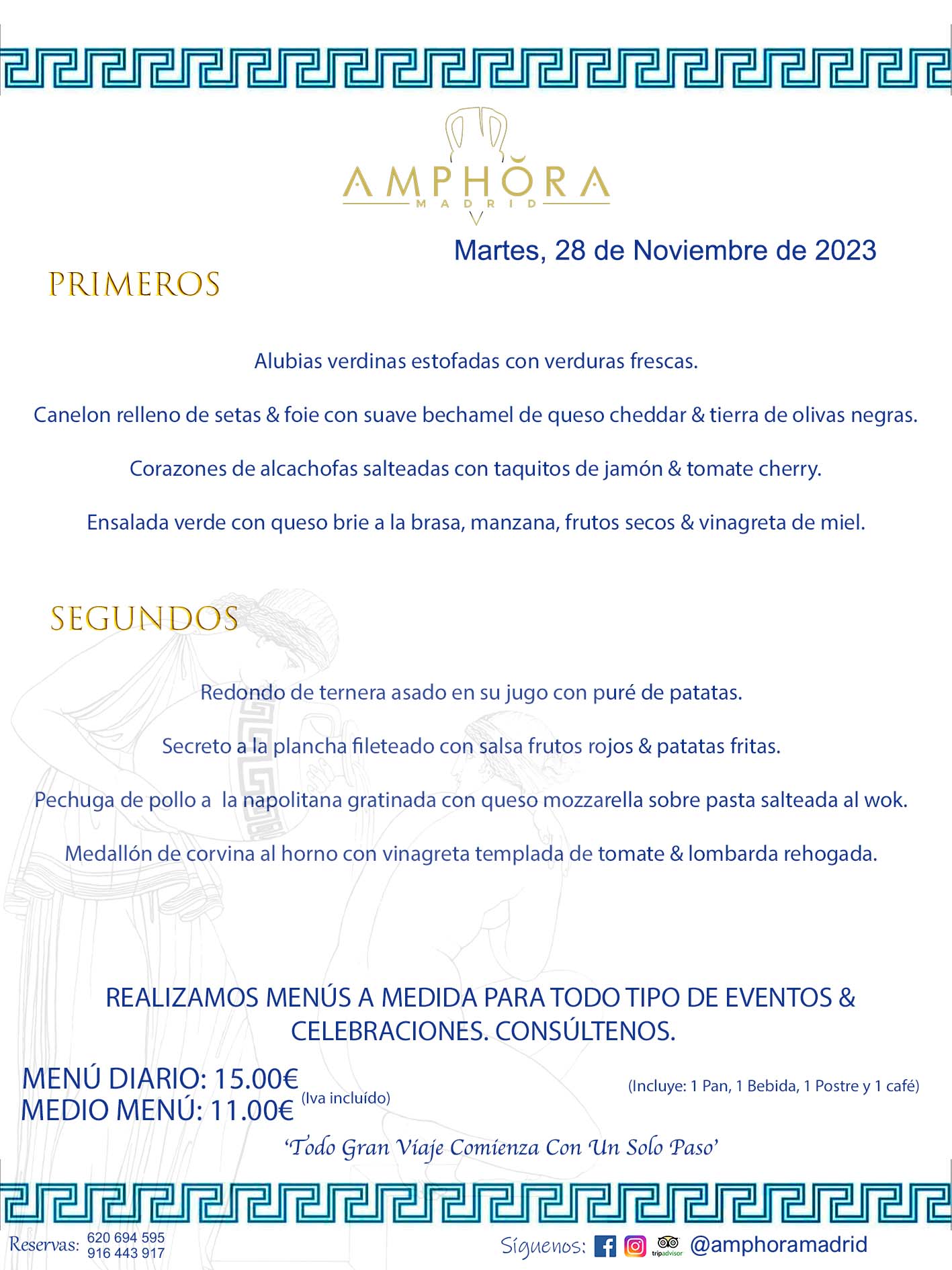 MENÚS DEL DÍA ALCORCÓN MENÚ DEL MARTES 28 DE NOVIEMBRE DE 2023 MENÚS DIARIOS MEJORES MENÚS RESTAURANTES ALCORCÓN RESTAURANTE AMPHORA TERRAZA EN ALCORCÓN (DISPONEMOS DE UNA GRAN TERRAZA) Av. Leganés, 54 28923 · Alcorcón · Madrid · España. 91 644 39 17 620 694 595 También realizamos menús especiales a medida personalizados a grupos para todo tipo de eventos, como celebraciones, comidas o cenas de empresas, bautizos, bodas, cumpleaños, cenas o comidas de navidad 2023 2024, etc. Consúltenos o visite nuestras excelentes y amplias instalaciones y les prepararemos el menú más ajustado a sus necesidades y presupuesto. #RestaurantesEventos #RestaurantesMenúsCelebraciones #RestaurantesSalonesBodasBautizosComuniones #MenúsEspecialesparaEventosAlcorcón #MenúsCelebracionesAlcorcón #RestaurantesSalonesMenúsEspecialesGrupos #RestaurantesMenúsCumpleaños #ComidasCenasEmpresasAlcorcón #MenúsparaCenasComidasEventosEmpresasMadrid #MejoresTerrazasMadrid #MejorTerrazaAlcorcónMadrid #PresupuestosMenúsBodasComunionesBautizosAlcorcón #RestaurantesSecretosconEncantoMadrid #RestaurantesMenúsCenasComidasGruposEmpresasNavidadesAlcorcon #SalonesComidasCenasEmpresasAlcorcón #MenúsEventos #MenúsBodas #MenúsComuniones #MenúsCumpleaños #MenúsBautizos #MenúsEventosAlcorcón #MenúsBodasAlcorcón #MenúsComunionesAlcorcón #MenúsCumpleañosAlcorcón #MenúsBautizosAlcorcón #MenúsNavidadAlcorcón #MenúsComidasNavidad #MenúsCenasNavidad #SalonesEventosAlcorcón RESTAURANTES ALCORCÓN CELEBRACIONES EVENTOS CUMPLEAÑOS BODAS COMUNIONES BAUTIZOS, MENÚS ESPECIALES A MEDIDA PARA REUNIONES FAMILIARES EVENTOS CELEBRACIONES BODAS COMUNIONES BAUTIZOS EN ALCORCÓN, RESTAURANTES SALONES GRUPOS COMIDAS CENAS EN ALCORCÓN, RESTAURANTES COMIDAS CENAS EMPRESA ALCORCÓN MADRID, MEJORES TERRAZAS ALCORCÓN, MEJOR TERRAZA ALCORCÓN, RESTAURANTES SECRETOS CON ENCANTO EN MADRID, RESTAURANTES MENUS GRUPOS ESPECIALES COMIDAS CENAS EMPRESAS NAVIDADES ALCORCÓN, CONSÚLTE NUESTROS MENÚS A MEDIDA PARA EVENTOS - REALIZAMOS MENÚS A MEDIDA PARA BODAS, COMUNIONES, BAUTIZOS, CUMPLEAÑOS, CENAS COMIDAS DE EMPRESAS, ETC - NUESTRO RESTAURANTE DIPONE DE UNA EXTRAORDINARIA TERRAZA PARA TODO TIPO DE EVENTOS - NUESTROS SALONES INTERIORES SE ADAPTAN A TODO DE EVENTOS, YA SEAN PARTICULARES COMO DE EMPRESAS - RESTAURANTE PREPARADO PARA TODO TIPO DE EVENTOS DE CLIENTES DE LA ZONA SUR SUROESTE DE MADRID COMO ALCORCÓN MÓSTOLES FUENLABRADA VILLAVICIOSA DE ODÓN POZUELO DE ALARCÓN GETAFE LAS ROZAS MAJADAHONDA - UNO DE LOS MEJORES RESTAURANTES DE MADRID PARA COMER O CENAR A LA CARTA O CON NUESTROS MENÚS - CELEBRE CON NOSOTROS SUS REUNIONES FAMILIARES CUMPLEAÑOS BAUTIZOS COMUNIONES BODAS PRESENTACIONES ETC. PUES SERÁN UN ÉXITO - MEJORES RESTAURANTES SALONES CELEBRACIONES EN ALCORCÓN -RESTAURANTES MENUS GRUPOS COMIDAS CENAS REUNIONES EMPRESAS NAVIDADES 2023 2024 ALCORCÓN ZONA SUR MADRID.