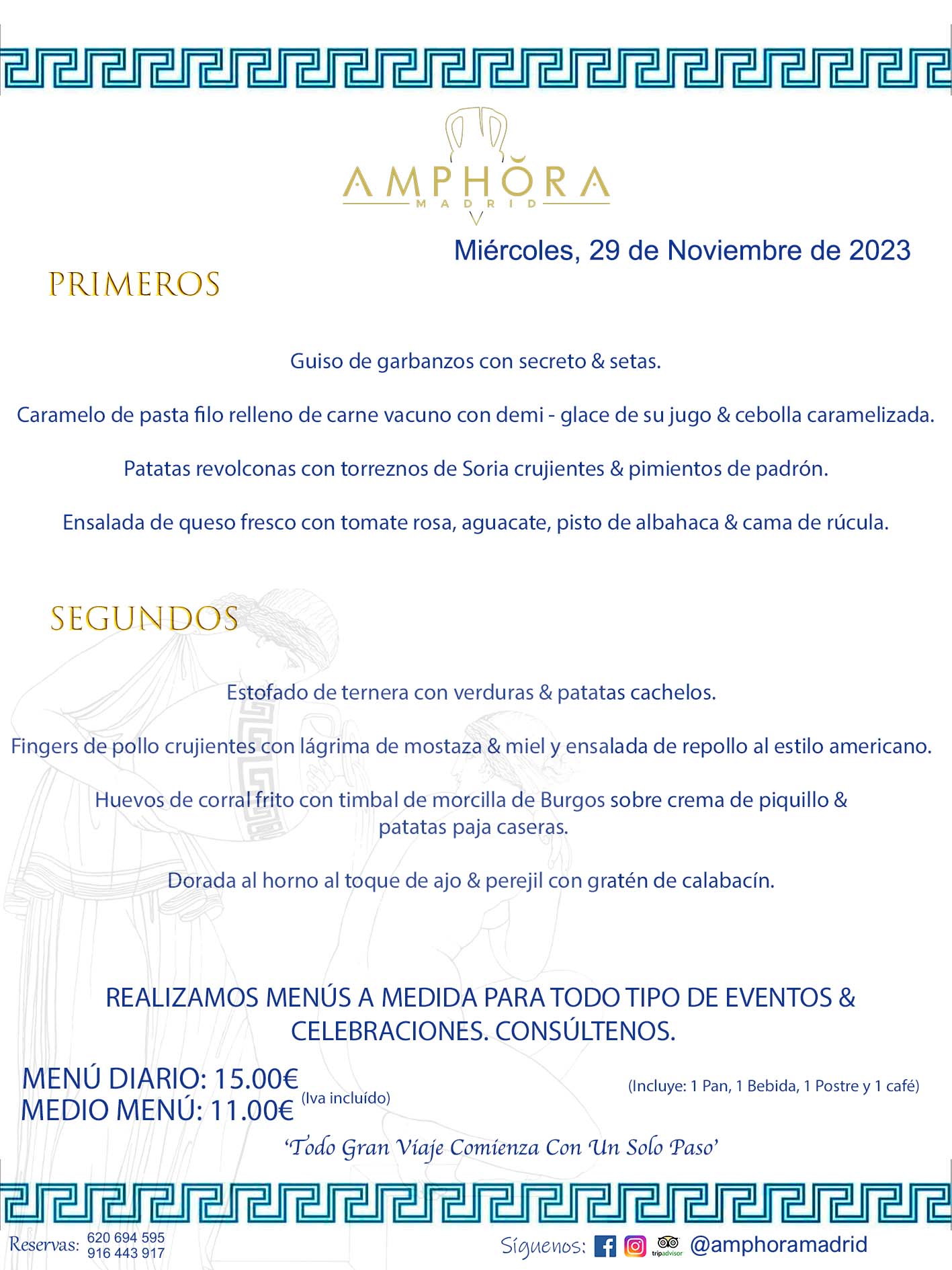 MENÚS DEL DÍA ALCORCÓN MENÚ DEL MIÉRCOLES 29 DE NOVIEMBRE DE 2023 MENÚS DIARIOS MEJORES MENÚS RESTAURANTES ALCORCÓN RESTAURANTE AMPHORA TERRAZA EN ALCORCÓN (DISPONEMOS DE UNA GRAN TERRAZA) Av. Leganés, 54 28923 · Alcorcón · Madrid · España. 91 644 39 17 620 694 595 También realizamos menús especiales a medida personalizados a grupos para todo tipo de eventos, como celebraciones, comidas o cenas de empresas, bautizos, bodas, cumpleaños, cenas o comidas de navidad 2023 2024, etc. Consúltenos o visite nuestras excelentes y amplias instalaciones y les prepararemos el menú más ajustado a sus necesidades y presupuesto. #RestaurantesEventos #RestaurantesMenúsCelebraciones #RestaurantesSalonesBodasBautizosComuniones #MenúsEspecialesparaEventosAlcorcón #MenúsCelebracionesAlcorcón #RestaurantesSalonesMenúsEspecialesGrupos #RestaurantesMenúsCumpleaños #ComidasCenasEmpresasAlcorcón #MenúsparaCenasComidasEventosEmpresasMadrid #MejoresTerrazasMadrid #MejorTerrazaAlcorcónMadrid #PresupuestosMenúsBodasComunionesBautizosAlcorcón #RestaurantesSecretosconEncantoMadrid #RestaurantesMenúsCenasComidasGruposEmpresasNavidadesAlcorcon #SalonesComidasCenasEmpresasAlcorcón #MenúsEventos #MenúsBodas #MenúsComuniones #MenúsCumpleaños #MenúsBautizos #MenúsEventosAlcorcón #MenúsBodasAlcorcón #MenúsComunionesAlcorcón #MenúsCumpleañosAlcorcón #MenúsBautizosAlcorcón #MenúsNavidadAlcorcón #MenúsComidasNavidad #MenúsCenasNavidad #SalonesEventosAlcorcón RESTAURANTES ALCORCÓN CELEBRACIONES EVENTOS CUMPLEAÑOS BODAS COMUNIONES BAUTIZOS, MENÚS ESPECIALES A MEDIDA PARA REUNIONES FAMILIARES EVENTOS CELEBRACIONES BODAS COMUNIONES BAUTIZOS EN ALCORCÓN, RESTAURANTES SALONES GRUPOS COMIDAS CENAS EN ALCORCÓN, RESTAURANTES COMIDAS CENAS EMPRESA ALCORCÓN MADRID, MEJORES TERRAZAS ALCORCÓN, MEJOR TERRAZA ALCORCÓN, RESTAURANTES SECRETOS CON ENCANTO EN MADRID, RESTAURANTES MENUS GRUPOS ESPECIALES COMIDAS CENAS EMPRESAS NAVIDADES ALCORCÓN, CONSÚLTE NUESTROS MENÚS A MEDIDA PARA EVENTOS - REALIZAMOS MENÚS A MEDIDA PARA BODAS, COMUNIONES, BAUTIZOS, CUMPLEAÑOS, CENAS COMIDAS DE EMPRESAS, ETC - NUESTRO RESTAURANTE DIPONE DE UNA EXTRAORDINARIA TERRAZA PARA TODO TIPO DE EVENTOS - NUESTROS SALONES INTERIORES SE ADAPTAN A TODO DE EVENTOS, YA SEAN PARTICULARES COMO DE EMPRESAS - RESTAURANTE PREPARADO PARA TODO TIPO DE EVENTOS DE CLIENTES DE LA ZONA SUR SUROESTE DE MADRID COMO ALCORCÓN MÓSTOLES FUENLABRADA VILLAVICIOSA DE ODÓN POZUELO DE ALARCÓN GETAFE LAS ROZAS MAJADAHONDA - UNO DE LOS MEJORES RESTAURANTES DE MADRID PARA COMER O CENAR A LA CARTA O CON NUESTROS MENÚS - CELEBRE CON NOSOTROS SUS REUNIONES FAMILIARES CUMPLEAÑOS BAUTIZOS COMUNIONES BODAS PRESENTACIONES ETC. PUES SERÁN UN ÉXITO - MEJORES RESTAURANTES SALONES CELEBRACIONES EN ALCORCÓN -RESTAURANTES MENUS GRUPOS COMIDAS CENAS REUNIONES EMPRESAS NAVIDADES 2023 2024 ALCORCÓN ZONA SUR MADRID.