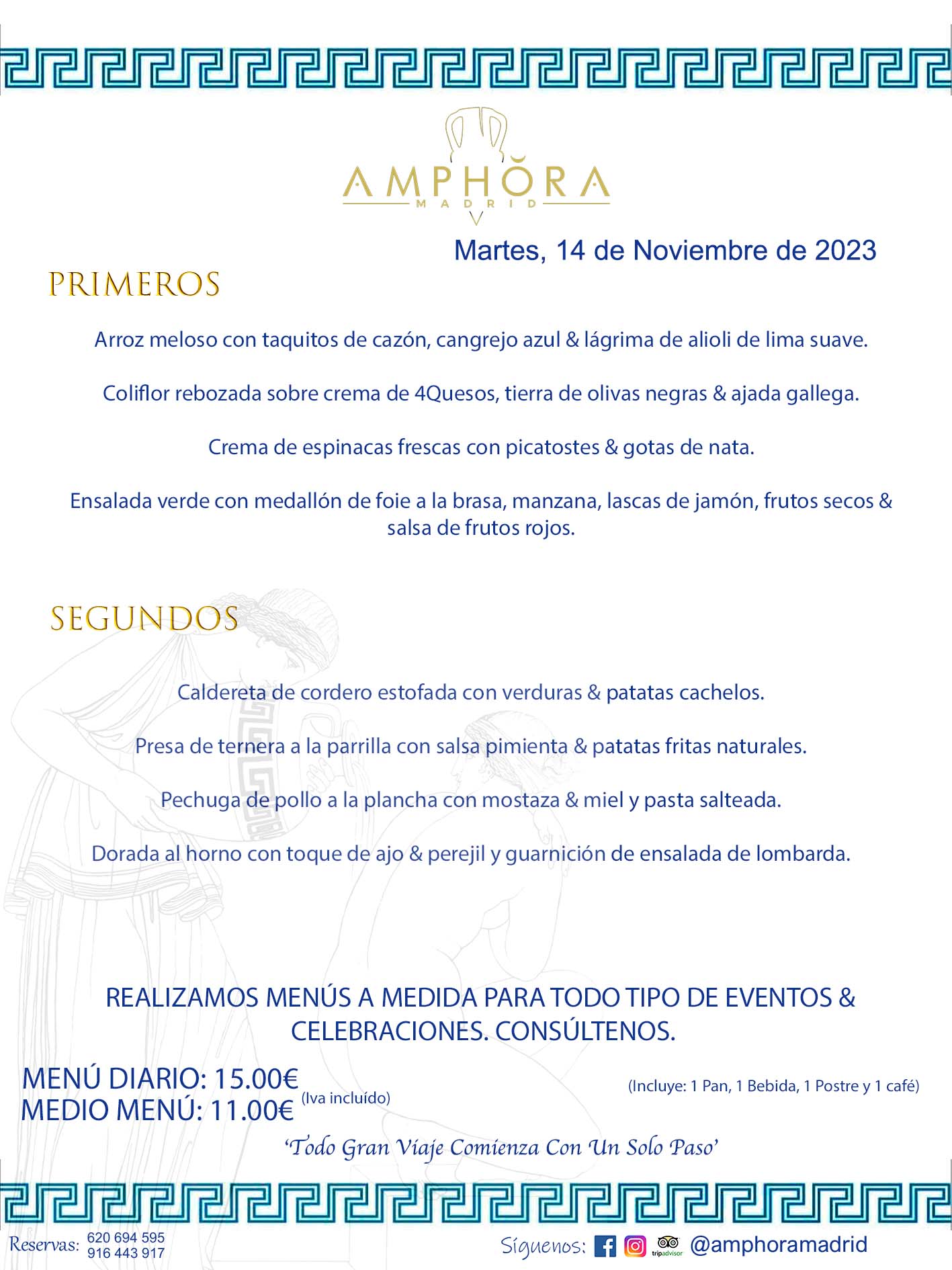 MENÚS DEL DÍA ALCORCÓN MENÚ DEL MARTES 14 DE NOVIEMBRE DE 2023 MENÚS DIARIOS MEJORES MENÚS RESTAURANTES ALCORCÓN RESTAURANTE AMPHORA TERRAZA EN ALCORCÓN (DISPONEMOS DE UNA GRAN TERRAZA) Av. Leganés, 54 28923 · Alcorcón · Madrid · España. 91 644 39 17 620 694 595 También realizamos menús especiales a medida personalizados a grupos para todo tipo de eventos, como celebraciones, comidas o cenas de empresas, bautizos, bodas, cumpleaños, cenas o comidas de navidad 2023 2024, etc. Consúltenos o visite nuestras excelentes y amplias instalaciones y les prepararemos el menú más ajustado a sus necesidades y presupuesto. #RestaurantesEventos #RestaurantesMenúsCelebraciones #RestaurantesSalonesBodasBautizosComuniones #MenúsEspecialesparaEventosAlcorcón #MenúsCelebracionesAlcorcón #RestaurantesSalonesMenúsEspecialesGrupos #RestaurantesMenúsCumpleaños #ComidasCenasEmpresasAlcorcón #MenúsparaCenasComidasEventosEmpresasMadrid #MejoresTerrazasMadrid #MejorTerrazaAlcorcónMadrid #PresupuestosMenúsBodasComunionesBautizosAlcorcón #RestaurantesSecretosconEncantoMadrid #RestaurantesMenúsCenasComidasGruposEmpresasNavidadesAlcorcon #SalonesComidasCenasEmpresasAlcorcón #MenúsEventos #MenúsBodas #MenúsComuniones #MenúsCumpleaños #MenúsBautizos #MenúsEventosAlcorcón #MenúsBodasAlcorcón #MenúsComunionesAlcorcón #MenúsCumpleañosAlcorcón #MenúsBautizosAlcorcón #MenúsNavidadAlcorcón #MenúsComidasNavidad #MenúsCenasNavidad #SalonesEventosAlcorcón RESTAURANTES ALCORCÓN CELEBRACIONES EVENTOS CUMPLEAÑOS BODAS COMUNIONES BAUTIZOS, MENÚS ESPECIALES A MEDIDA PARA REUNIONES FAMILIARES EVENTOS CELEBRACIONES BODAS COMUNIONES BAUTIZOS EN ALCORCÓN, RESTAURANTES SALONES GRUPOS COMIDAS CENAS EN ALCORCÓN, RESTAURANTES COMIDAS CENAS EMPRESA ALCORCÓN MADRID, MEJORES TERRAZAS ALCORCÓN, MEJOR TERRAZA ALCORCÓN, RESTAURANTES SECRETOS CON ENCANTO EN MADRID, RESTAURANTES MENUS GRUPOS ESPECIALES COMIDAS CENAS EMPRESAS NAVIDADES ALCORCÓN, CONSÚLTE NUESTROS MENÚS A MEDIDA PARA EVENTOS - REALIZAMOS MENÚS A MEDIDA PARA BODAS, COMUNIONES, BAUTIZOS, CUMPLEAÑOS, CENAS COMIDAS DE EMPRESAS, ETC - NUESTRO RESTAURANTE DIPONE DE UNA EXTRAORDINARIA TERRAZA PARA TODO TIPO DE EVENTOS - NUESTROS SALONES INTERIORES SE ADAPTAN A TODO DE EVENTOS, YA SEAN PARTICULARES COMO DE EMPRESAS - RESTAURANTE PREPARADO PARA TODO TIPO DE EVENTOS DE CLIENTES DE LA ZONA SUR SUROESTE DE MADRID COMO ALCORCÓN MÓSTOLES FUENLABRADA VILLAVICIOSA DE ODÓN POZUELO DE ALARCÓN GETAFE LAS ROZAS MAJADAHONDA - UNO DE LOS MEJORES RESTAURANTES DE MADRID PARA COMER O CENAR A LA CARTA O CON NUESTROS MENÚS - CELEBRE CON NOSOTROS SUS REUNIONES FAMILIARES CUMPLEAÑOS BAUTIZOS COMUNIONES BODAS PRESENTACIONES ETC. PUES SERÁN UN ÉXITO - MEJORES RESTAURANTES SALONES CELEBRACIONES EN ALCORCÓN -RESTAURANTES MENUS GRUPOS COMIDAS CENAS REUNIONES EMPRESAS NAVIDADES 2023 2024 ALCORCÓN ZONA SUR MADRID.