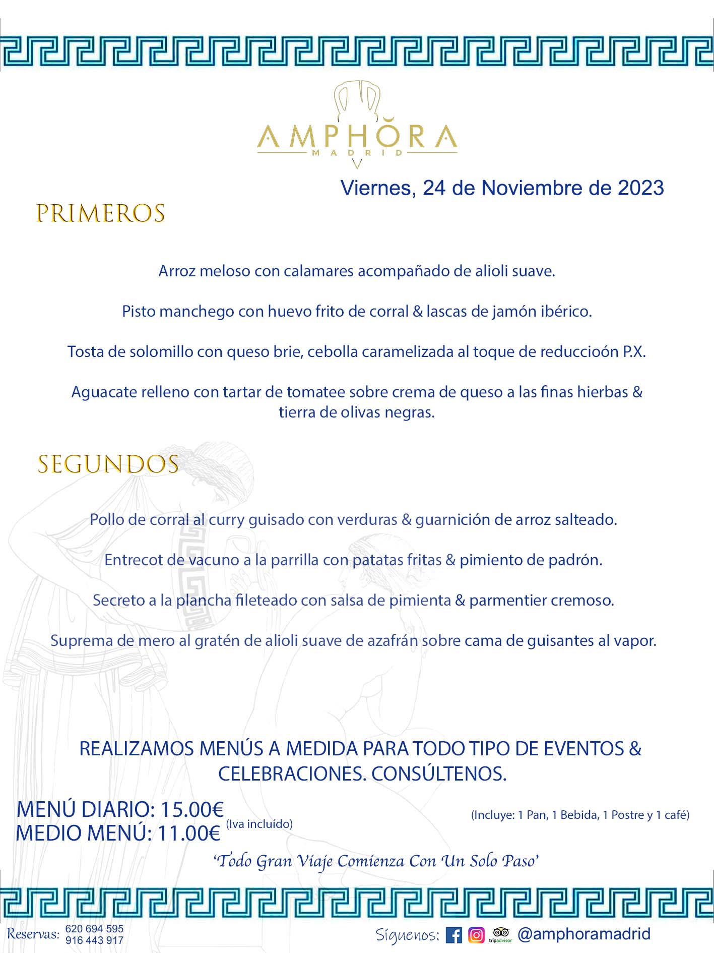 MENÚS DEL DÍA ALCORCÓN MENÚ DEL VIERNES 24 DE NOVIEMBRE DE 2023 MENÚS DIARIOS MEJORES MENÚS RESTAURANTES ALCORCÓN RESTAURANTE AMPHORA TERRAZA EN ALCORCÓN (DISPONEMOS DE UNA GRAN TERRAZA) Av. Leganés, 54 28923 · Alcorcón · Madrid · España. 91 644 39 17 620 694 595 También realizamos menús especiales a medida personalizados a grupos para todo tipo de eventos, como celebraciones, comidas o cenas de empresas, bautizos, bodas, cumpleaños, cenas o comidas de navidad 2023 2024, etc. Consúltenos o visite nuestras excelentes y amplias instalaciones y les prepararemos el menú más ajustado a sus necesidades y presupuesto. #RestaurantesEventos #RestaurantesMenúsCelebraciones #RestaurantesSalonesBodasBautizosComuniones #MenúsEspecialesparaEventosAlcorcón #MenúsCelebracionesAlcorcón #RestaurantesSalonesMenúsEspecialesGrupos #RestaurantesMenúsCumpleaños #ComidasCenasEmpresasAlcorcón #MenúsparaCenasComidasEventosEmpresasMadrid #MejoresTerrazasMadrid #MejorTerrazaAlcorcónMadrid #PresupuestosMenúsBodasComunionesBautizosAlcorcón #RestaurantesSecretosconEncantoMadrid #RestaurantesMenúsCenasComidasGruposEmpresasNavidadesAlcorcon #SalonesComidasCenasEmpresasAlcorcón #MenúsEventos #MenúsBodas #MenúsComuniones #MenúsCumpleaños #MenúsBautizos #MenúsEventosAlcorcón #MenúsBodasAlcorcón #MenúsComunionesAlcorcón #MenúsCumpleañosAlcorcón #MenúsBautizosAlcorcón #MenúsNavidadAlcorcón #MenúsComidasNavidad #MenúsCenasNavidad #SalonesEventosAlcorcón RESTAURANTES ALCORCÓN CELEBRACIONES EVENTOS CUMPLEAÑOS BODAS COMUNIONES BAUTIZOS, MENÚS ESPECIALES A MEDIDA PARA REUNIONES FAMILIARES EVENTOS CELEBRACIONES BODAS COMUNIONES BAUTIZOS EN ALCORCÓN, RESTAURANTES SALONES GRUPOS COMIDAS CENAS EN ALCORCÓN, RESTAURANTES COMIDAS CENAS EMPRESA ALCORCÓN MADRID, MEJORES TERRAZAS ALCORCÓN, MEJOR TERRAZA ALCORCÓN, RESTAURANTES SECRETOS CON ENCANTO EN MADRID, RESTAURANTES MENUS GRUPOS ESPECIALES COMIDAS CENAS EMPRESAS NAVIDADES ALCORCÓN, CONSÚLTE NUESTROS MENÚS A MEDIDA PARA EVENTOS - REALIZAMOS MENÚS A MEDIDA PARA BODAS, COMUNIONES, BAUTIZOS, CUMPLEAÑOS, CENAS COMIDAS DE EMPRESAS, ETC - NUESTRO RESTAURANTE DIPONE DE UNA EXTRAORDINARIA TERRAZA PARA TODO TIPO DE EVENTOS - NUESTROS SALONES INTERIORES SE ADAPTAN A TODO DE EVENTOS, YA SEAN PARTICULARES COMO DE EMPRESAS - RESTAURANTE PREPARADO PARA TODO TIPO DE EVENTOS DE CLIENTES DE LA ZONA SUR SUROESTE DE MADRID COMO ALCORCÓN MÓSTOLES FUENLABRADA VILLAVICIOSA DE ODÓN POZUELO DE ALARCÓN GETAFE LAS ROZAS MAJADAHONDA - UNO DE LOS MEJORES RESTAURANTES DE MADRID PARA COMER O CENAR A LA CARTA O CON NUESTROS MENÚS - CELEBRE CON NOSOTROS SUS REUNIONES FAMILIARES CUMPLEAÑOS BAUTIZOS COMUNIONES BODAS PRESENTACIONES ETC. PUES SERÁN UN ÉXITO - MEJORES RESTAURANTES SALONES CELEBRACIONES EN ALCORCÓN -RESTAURANTES MENUS GRUPOS COMIDAS CENAS REUNIONES EMPRESAS NAVIDADES 2023 2024 ALCORCÓN ZONA SUR MADRID.