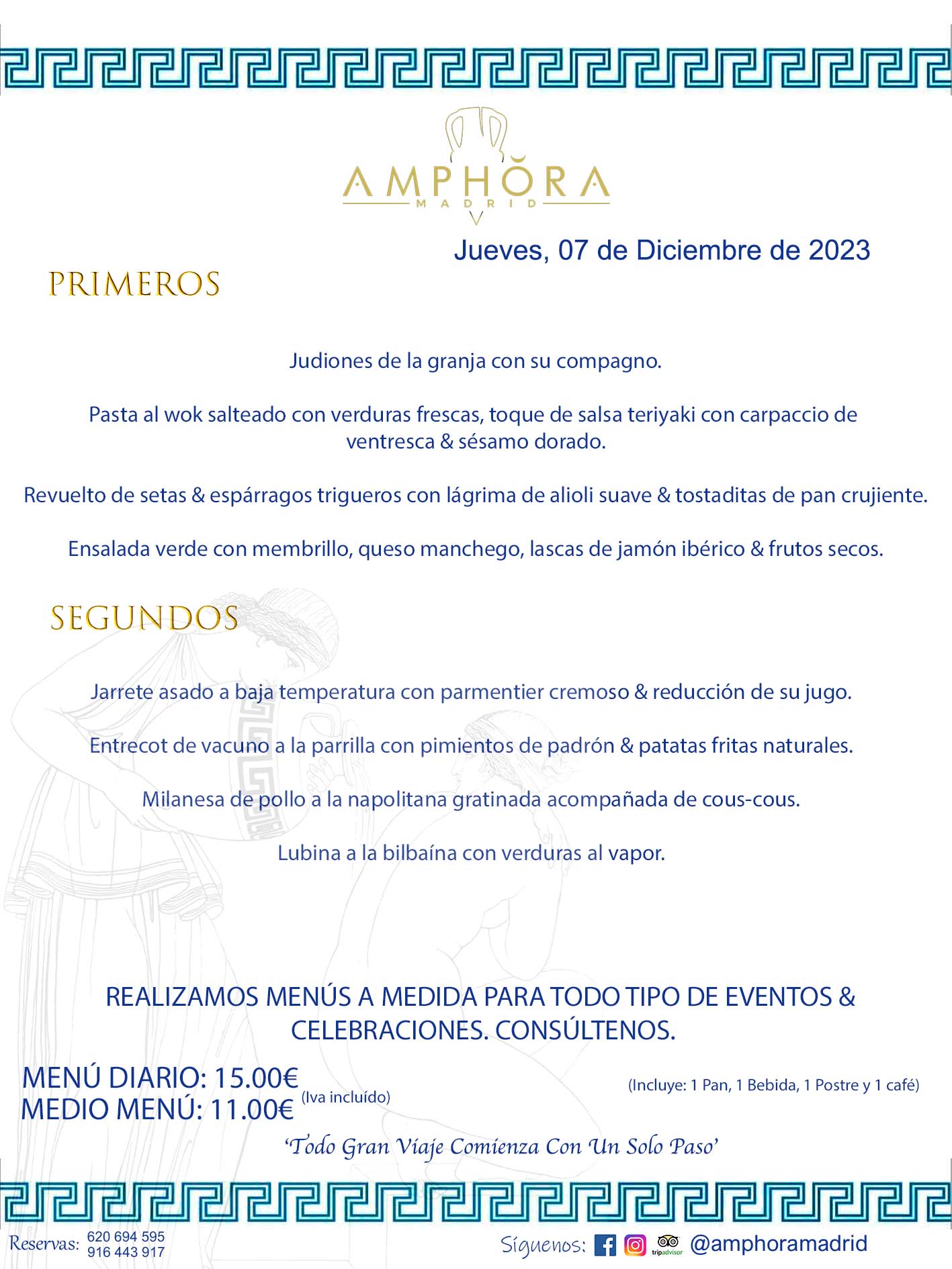 MENÚS DEL DÍA ALCORCÓN MENÚ DEL JUEVES 7 DE DICIEMBRE DE 2023 MENÚS DIARIOS MEJORES MENÚS RESTAURANTES ALCORCÓN RESTAURANTE AMPHORA TERRAZA EN ALCORCÓN (DISPONEMOS DE UNA GRAN TERRAZA) Av. Leganés, 54 28923 · Alcorcón · Madrid · España. 91 644 39 17 620 694 595 También realizamos menús especiales a medida personalizados a grupos para todo tipo de eventos, como celebraciones, comidas o cenas de empresas, bautizos, bodas, cumpleaños, cenas o comidas de navidad 2023 2024, etc. Consúltenos o visite nuestras excelentes y amplias instalaciones y les prepararemos el menú más ajustado a sus necesidades y presupuesto. #RestaurantesEventos #RestaurantesMenúsCelebraciones #RestaurantesSalonesBodasBautizosComuniones #MenúsEspecialesparaEventosAlcorcón #MenúsCelebracionesAlcorcón #RestaurantesSalonesMenúsEspecialesGrupos #RestaurantesMenúsCumpleaños #ComidasCenasEmpresasAlcorcón #MenúsparaCenasComidasEventosEmpresasMadrid #MejoresTerrazasMadrid #MejorTerrazaAlcorcónMadrid #PresupuestosMenúsBodasComunionesBautizosAlcorcón #RestaurantesSecretosconEncantoMadrid #RestaurantesMenúsCenasComidasGruposEmpresasNavidadesAlcorcon #SalonesComidasCenasEmpresasAlcorcón #MenúsEventos #MenúsBodas #MenúsComuniones #MenúsCumpleaños #MenúsBautizos #MenúsEventosAlcorcón #MenúsBodasAlcorcón #MenúsComunionesAlcorcón #MenúsCumpleañosAlcorcón #MenúsBautizosAlcorcón #MenúsNavidadAlcorcón #MenúsComidasNavidad #MenúsCenasNavidad #SalonesEventosAlcorcón RESTAURANTES ALCORCÓN CELEBRACIONES EVENTOS CUMPLEAÑOS BODAS COMUNIONES BAUTIZOS, MENÚS ESPECIALES A MEDIDA PARA REUNIONES FAMILIARES EVENTOS CELEBRACIONES BODAS COMUNIONES BAUTIZOS EN ALCORCÓN, RESTAURANTES SALONES GRUPOS COMIDAS CENAS EN ALCORCÓN, RESTAURANTES COMIDAS CENAS EMPRESA ALCORCÓN MADRID, MEJORES TERRAZAS ALCORCÓN, MEJOR TERRAZA ALCORCÓN, RESTAURANTES SECRETOS CON ENCANTO EN MADRID, RESTAURANTES MENUS GRUPOS ESPECIALES COMIDAS CENAS EMPRESAS NAVIDADES ALCORCÓN, CONSÚLTE NUESTROS MENÚS A MEDIDA PARA EVENTOS - REALIZAMOS MENÚS A MEDIDA PARA BODAS, COMUNIONES, BAUTIZOS, CUMPLEAÑOS, CENAS COMIDAS DE EMPRESAS, ETC - NUESTRO RESTAURANTE DIPONE DE UNA EXTRAORDINARIA TERRAZA PARA TODO TIPO DE EVENTOS - NUESTROS SALONES INTERIORES SE ADAPTAN A TODO DE EVENTOS, YA SEAN PARTICULARES COMO DE EMPRESAS - RESTAURANTE PREPARADO PARA TODO TIPO DE EVENTOS DE CLIENTES DE LA ZONA SUR SUROESTE DE MADRID COMO ALCORCÓN MÓSTOLES FUENLABRADA VILLAVICIOSA DE ODÓN POZUELO DE ALARCÓN GETAFE LAS ROZAS MAJADAHONDA - UNO DE LOS MEJORES RESTAURANTES DE MADRID PARA COMER O CENAR A LA CARTA O CON NUESTROS MENÚS - CELEBRE CON NOSOTROS SUS REUNIONES FAMILIARES CUMPLEAÑOS BAUTIZOS COMUNIONES BODAS PRESENTACIONES ETC. PUES SERÁN UN ÉXITO - MEJORES RESTAURANTES SALONES CELEBRACIONES EN ALCORCÓN -RESTAURANTES MENUS GRUPOS COMIDAS CENAS REUNIONES EMPRESAS NAVIDADES 2023 2024 ALCORCÓN ZONA SUR MADRID.