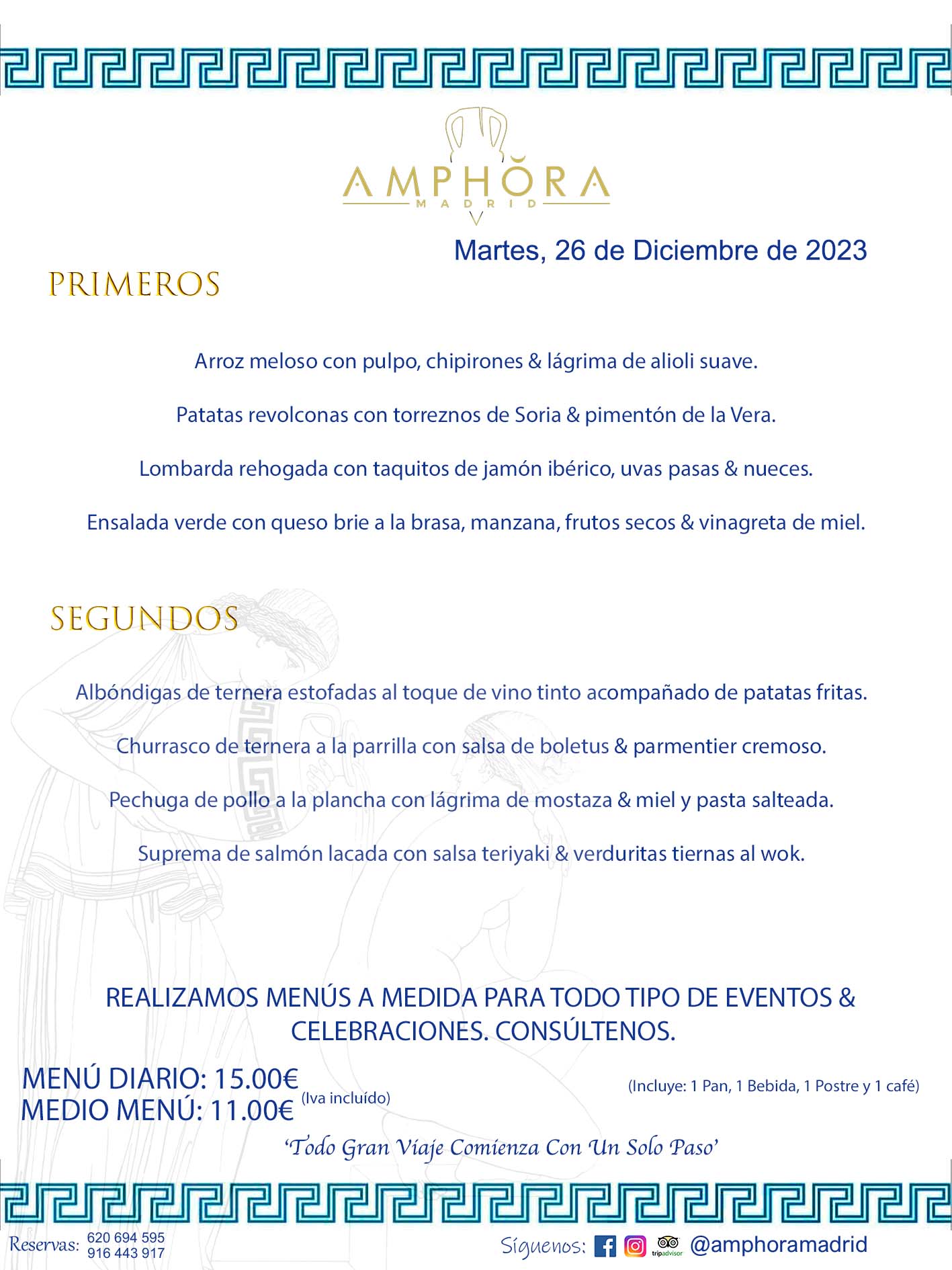 MENÚS DEL DÍA ALCORCÓN MENÚ DEL MARTES 26 DE DICIEMBRE DE 2023 MENÚS DIARIOS MEJORES MENÚS RESTAURANTES ALCORCÓN RESTAURANTE AMPHORA TERRAZA EN ALCORCÓN (DISPONEMOS DE UNA GRAN TERRAZA) Av. Leganés, 54 28923 · Alcorcón · Madrid · España. 91 644 39 17 620 694 595 También realizamos menús especiales a medida personalizados a grupos para todo tipo de eventos, como celebraciones, comidas o cenas de empresas, bautizos, bodas, cumpleaños, cenas o comidas de navidad 2023 2024, etc. Consúltenos o visite nuestras excelentes y amplias instalaciones y les prepararemos el menú más ajustado a sus necesidades y presupuesto. #RestaurantesEventos #RestaurantesMenúsCelebraciones #RestaurantesSalonesBodasBautizosComuniones #MenúsEspecialesparaEventosAlcorcón #MenúsCelebracionesAlcorcón #RestaurantesSalonesMenúsEspecialesGrupos #RestaurantesMenúsCumpleaños #ComidasCenasEmpresasAlcorcón #MenúsparaCenasComidasEventosEmpresasMadrid #MejoresTerrazasMadrid #MejorTerrazaAlcorcónMadrid #PresupuestosMenúsBodasComunionesBautizosAlcorcón #RestaurantesSecretosconEncantoMadrid #RestaurantesMenúsCenasComidasGruposEmpresasNavidadesAlcorcon #SalonesComidasCenasEmpresasAlcorcón #MenúsEventos #MenúsBodas #MenúsComuniones #MenúsCumpleaños #MenúsBautizos #MenúsEventosAlcorcón #MenúsBodasAlcorcón #MenúsComunionesAlcorcón #MenúsCumpleañosAlcorcón #MenúsBautizosAlcorcón #MenúsNavidadAlcorcón #MenúsComidasNavidad #MenúsCenasNavidad #SalonesEventosAlcorcón RESTAURANTES ALCORCÓN CELEBRACIONES EVENTOS CUMPLEAÑOS BODAS COMUNIONES BAUTIZOS, MENÚS ESPECIALES A MEDIDA PARA REUNIONES FAMILIARES EVENTOS CELEBRACIONES BODAS COMUNIONES BAUTIZOS EN ALCORCÓN, RESTAURANTES SALONES GRUPOS COMIDAS CENAS EN ALCORCÓN, RESTAURANTES COMIDAS CENAS EMPRESA ALCORCÓN MADRID, MEJORES TERRAZAS ALCORCÓN, MEJOR TERRAZA ALCORCÓN, RESTAURANTES SECRETOS CON ENCANTO EN MADRID, RESTAURANTES MENUS GRUPOS ESPECIALES COMIDAS CENAS EMPRESAS NAVIDADES ALCORCÓN, CONSÚLTE NUESTROS MENÚS A MEDIDA PARA EVENTOS - REALIZAMOS MENÚS A MEDIDA PARA BODAS, COMUNIONES, BAUTIZOS, CUMPLEAÑOS, CENAS COMIDAS DE EMPRESAS, ETC - NUESTRO RESTAURANTE DIPONE DE UNA EXTRAORDINARIA TERRAZA PARA TODO TIPO DE EVENTOS - NUESTROS SALONES INTERIORES SE ADAPTAN A TODO DE EVENTOS, YA SEAN PARTICULARES COMO DE EMPRESAS - RESTAURANTE PREPARADO PARA TODO TIPO DE EVENTOS DE CLIENTES DE LA ZONA SUR SUROESTE DE MADRID COMO ALCORCÓN MÓSTOLES FUENLABRADA VILLAVICIOSA DE ODÓN POZUELO DE ALARCÓN GETAFE LAS ROZAS MAJADAHONDA - UNO DE LOS MEJORES RESTAURANTES DE MADRID PARA COMER O CENAR A LA CARTA O CON NUESTROS MENÚS - CELEBRE CON NOSOTROS SUS REUNIONES FAMILIARES CUMPLEAÑOS BAUTIZOS COMUNIONES BODAS PRESENTACIONES ETC. PUES SERÁN UN ÉXITO - MEJORES RESTAURANTES SALONES CELEBRACIONES EN ALCORCÓN -RESTAURANTES MENUS GRUPOS COMIDAS CENAS REUNIONES EMPRESAS NAVIDADES 2023 2024 ALCORCÓN ZONA SUR MADRID.