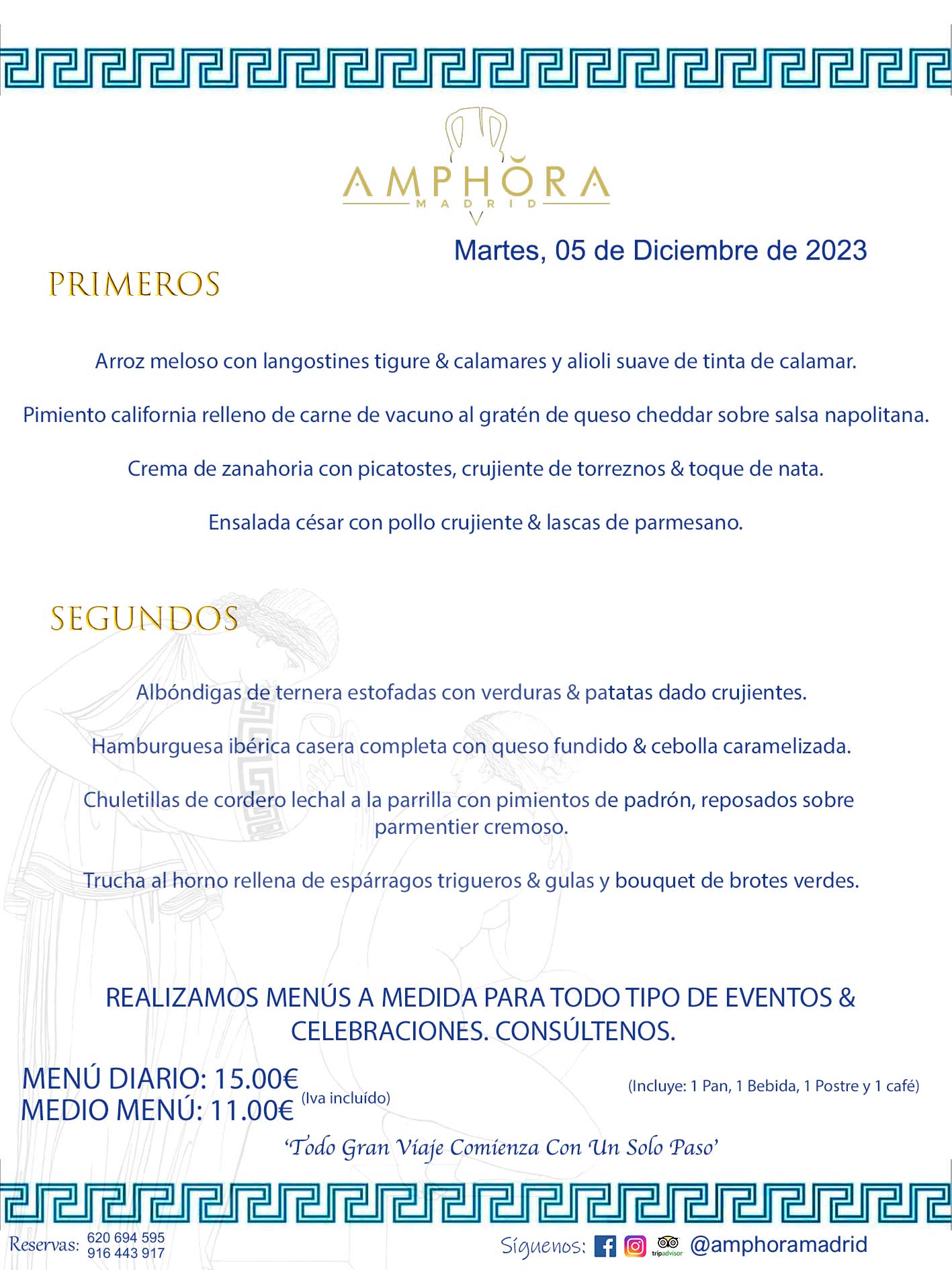 MENÚS DEL DÍA ALCORCÓN MENÚ DEL MARTES 5 DE DICIEMBRE DE 2023 MENÚS DIARIOS MEJORES MENÚS RESTAURANTES ALCORCÓN RESTAURANTE AMPHORA TERRAZA EN ALCORCÓN (DISPONEMOS DE UNA GRAN TERRAZA) Av. Leganés, 54 28923 · Alcorcón · Madrid · España. 91 644 39 17 620 694 595 También realizamos menús especiales a medida personalizados a grupos para todo tipo de eventos, como celebraciones, comidas o cenas de empresas, bautizos, bodas, cumpleaños, cenas o comidas de navidad 2023 2024, etc. Consúltenos o visite nuestras excelentes y amplias instalaciones y les prepararemos el menú más ajustado a sus necesidades y presupuesto. #RestaurantesEventos #RestaurantesMenúsCelebraciones #RestaurantesSalonesBodasBautizosComuniones #MenúsEspecialesparaEventosAlcorcón #MenúsCelebracionesAlcorcón #RestaurantesSalonesMenúsEspecialesGrupos #RestaurantesMenúsCumpleaños #ComidasCenasEmpresasAlcorcón #MenúsparaCenasComidasEventosEmpresasMadrid #MejoresTerrazasMadrid #MejorTerrazaAlcorcónMadrid #PresupuestosMenúsBodasComunionesBautizosAlcorcón #RestaurantesSecretosconEncantoMadrid #RestaurantesMenúsCenasComidasGruposEmpresasNavidadesAlcorcon #SalonesComidasCenasEmpresasAlcorcón #MenúsEventos #MenúsBodas #MenúsComuniones #MenúsCumpleaños #MenúsBautizos #MenúsEventosAlcorcón #MenúsBodasAlcorcón #MenúsComunionesAlcorcón #MenúsCumpleañosAlcorcón #MenúsBautizosAlcorcón #MenúsNavidadAlcorcón #MenúsComidasNavidad #MenúsCenasNavidad #SalonesEventosAlcorcón RESTAURANTES ALCORCÓN CELEBRACIONES EVENTOS CUMPLEAÑOS BODAS COMUNIONES BAUTIZOS, MENÚS ESPECIALES A MEDIDA PARA REUNIONES FAMILIARES EVENTOS CELEBRACIONES BODAS COMUNIONES BAUTIZOS EN ALCORCÓN, RESTAURANTES SALONES GRUPOS COMIDAS CENAS EN ALCORCÓN, RESTAURANTES COMIDAS CENAS EMPRESA ALCORCÓN MADRID, MEJORES TERRAZAS ALCORCÓN, MEJOR TERRAZA ALCORCÓN, RESTAURANTES SECRETOS CON ENCANTO EN MADRID, RESTAURANTES MENUS GRUPOS ESPECIALES COMIDAS CENAS EMPRESAS NAVIDADES ALCORCÓN, CONSÚLTE NUESTROS MENÚS A MEDIDA PARA EVENTOS - REALIZAMOS MENÚS A MEDIDA PARA BODAS, COMUNIONES, BAUTIZOS, CUMPLEAÑOS, CENAS COMIDAS DE EMPRESAS, ETC - NUESTRO RESTAURANTE DIPONE DE UNA EXTRAORDINARIA TERRAZA PARA TODO TIPO DE EVENTOS - NUESTROS SALONES INTERIORES SE ADAPTAN A TODO DE EVENTOS, YA SEAN PARTICULARES COMO DE EMPRESAS - RESTAURANTE PREPARADO PARA TODO TIPO DE EVENTOS DE CLIENTES DE LA ZONA SUR SUROESTE DE MADRID COMO ALCORCÓN MÓSTOLES FUENLABRADA VILLAVICIOSA DE ODÓN POZUELO DE ALARCÓN GETAFE LAS ROZAS MAJADAHONDA - UNO DE LOS MEJORES RESTAURANTES DE MADRID PARA COMER O CENAR A LA CARTA O CON NUESTROS MENÚS - CELEBRE CON NOSOTROS SUS REUNIONES FAMILIARES CUMPLEAÑOS BAUTIZOS COMUNIONES BODAS PRESENTACIONES ETC. PUES SERÁN UN ÉXITO - MEJORES RESTAURANTES SALONES CELEBRACIONES EN ALCORCÓN -RESTAURANTES MENUS GRUPOS COMIDAS CENAS REUNIONES EMPRESAS NAVIDADES 2023 2024 ALCORCÓN ZONA SUR MADRID.