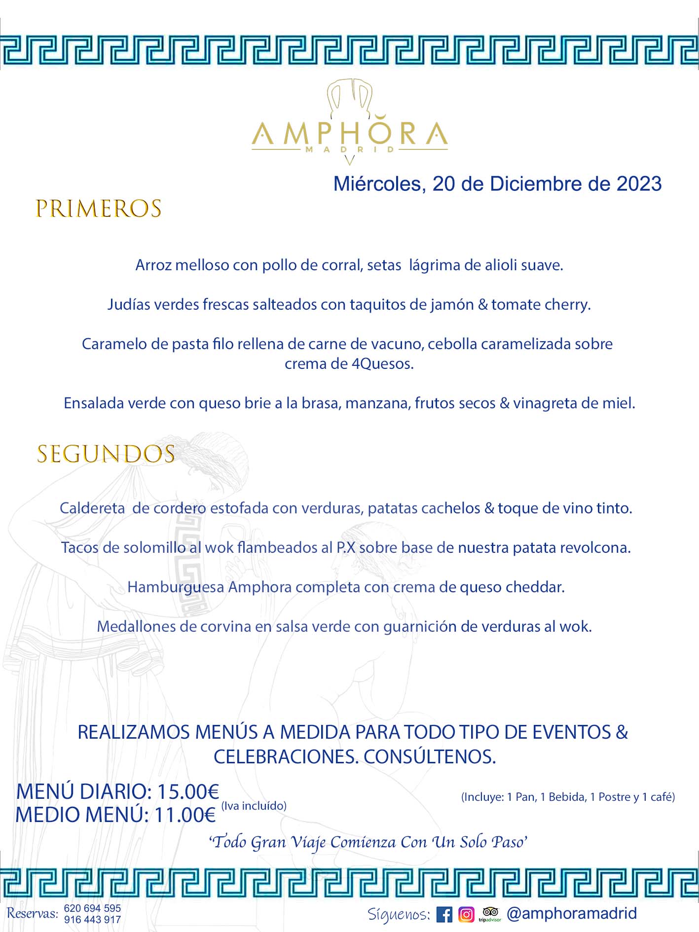 MENÚS DEL DÍA ALCORCÓN MENÚ DEL MIÉRCOLES 20 DE DICIEMBRE DE 2023 MENÚS DIARIOS MEJORES MENÚS RESTAURANTES ALCORCÓN RESTAURANTE AMPHORA TERRAZA EN ALCORCÓN (DISPONEMOS DE UNA GRAN TERRAZA) Av. Leganés, 54 28923 · Alcorcón · Madrid · España. 91 644 39 17 620 694 595 También realizamos menús especiales a medida personalizados a grupos para todo tipo de eventos, como celebraciones, comidas o cenas de empresas, bautizos, bodas, cumpleaños, cenas o comidas de navidad 2023 2024, etc. Consúltenos o visite nuestras excelentes y amplias instalaciones y les prepararemos el menú más ajustado a sus necesidades y presupuesto. #RestaurantesEventos #RestaurantesMenúsCelebraciones #RestaurantesSalonesBodasBautizosComuniones #MenúsEspecialesparaEventosAlcorcón #MenúsCelebracionesAlcorcón #RestaurantesSalonesMenúsEspecialesGrupos #RestaurantesMenúsCumpleaños #ComidasCenasEmpresasAlcorcón #MenúsparaCenasComidasEventosEmpresasMadrid #MejoresTerrazasMadrid #MejorTerrazaAlcorcónMadrid #PresupuestosMenúsBodasComunionesBautizosAlcorcón #RestaurantesSecretosconEncantoMadrid #RestaurantesMenúsCenasComidasGruposEmpresasNavidadesAlcorcon #SalonesComidasCenasEmpresasAlcorcón #MenúsEventos #MenúsBodas #MenúsComuniones #MenúsCumpleaños #MenúsBautizos #MenúsEventosAlcorcón #MenúsBodasAlcorcón #MenúsComunionesAlcorcón #MenúsCumpleañosAlcorcón #MenúsBautizosAlcorcón #MenúsNavidadAlcorcón #MenúsComidasNavidad #MenúsCenasNavidad #SalonesEventosAlcorcón RESTAURANTES ALCORCÓN CELEBRACIONES EVENTOS CUMPLEAÑOS BODAS COMUNIONES BAUTIZOS, MENÚS ESPECIALES A MEDIDA PARA REUNIONES FAMILIARES EVENTOS CELEBRACIONES BODAS COMUNIONES BAUTIZOS EN ALCORCÓN, RESTAURANTES SALONES GRUPOS COMIDAS CENAS EN ALCORCÓN, RESTAURANTES COMIDAS CENAS EMPRESA ALCORCÓN MADRID, MEJORES TERRAZAS ALCORCÓN, MEJOR TERRAZA ALCORCÓN, RESTAURANTES SECRETOS CON ENCANTO EN MADRID, RESTAURANTES MENUS GRUPOS ESPECIALES COMIDAS CENAS EMPRESAS NAVIDADES ALCORCÓN, CONSÚLTE NUESTROS MENÚS A MEDIDA PARA EVENTOS - REALIZAMOS MENÚS A MEDIDA PARA BODAS, COMUNIONES, BAUTIZOS, CUMPLEAÑOS, CENAS COMIDAS DE EMPRESAS, ETC - NUESTRO RESTAURANTE DIPONE DE UNA EXTRAORDINARIA TERRAZA PARA TODO TIPO DE EVENTOS - NUESTROS SALONES INTERIORES SE ADAPTAN A TODO DE EVENTOS, YA SEAN PARTICULARES COMO DE EMPRESAS - RESTAURANTE PREPARADO PARA TODO TIPO DE EVENTOS DE CLIENTES DE LA ZONA SUR SUROESTE DE MADRID COMO ALCORCÓN MÓSTOLES FUENLABRADA VILLAVICIOSA DE ODÓN POZUELO DE ALARCÓN GETAFE LAS ROZAS MAJADAHONDA - UNO DE LOS MEJORES RESTAURANTES DE MADRID PARA COMER O CENAR A LA CARTA O CON NUESTROS MENÚS - CELEBRE CON NOSOTROS SUS REUNIONES FAMILIARES CUMPLEAÑOS BAUTIZOS COMUNIONES BODAS PRESENTACIONES ETC. PUES SERÁN UN ÉXITO - MEJORES RESTAURANTES SALONES CELEBRACIONES EN ALCORCÓN -RESTAURANTES MENUS GRUPOS COMIDAS CENAS REUNIONES EMPRESAS NAVIDADES 2023 2024 ALCORCÓN ZONA SUR MADRID.