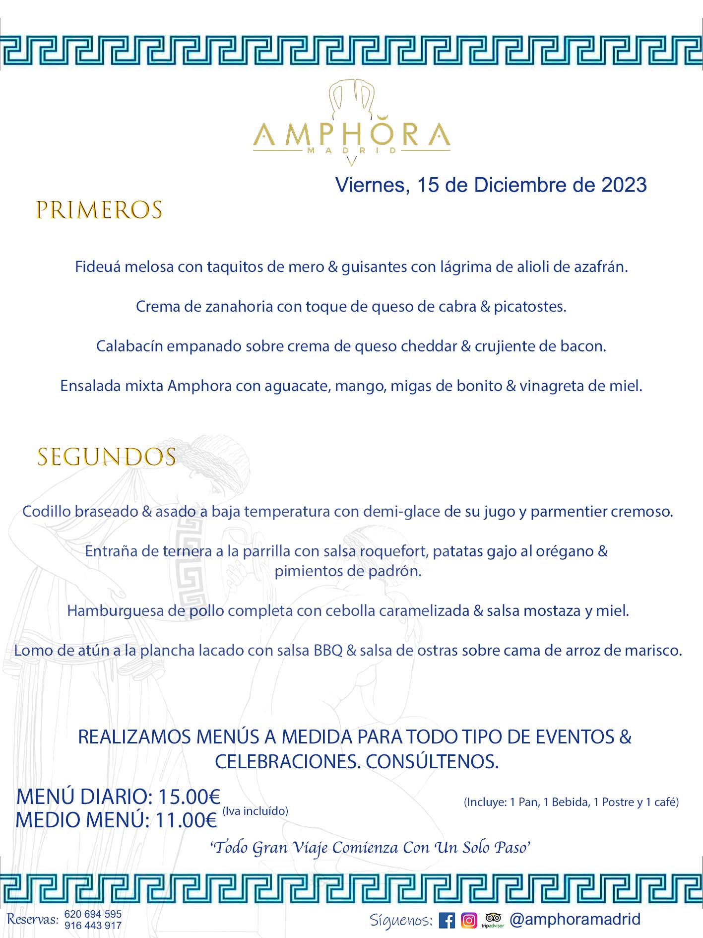 MENÚS DEL DÍA ALCORCÓN MENÚ DEL VIERNES 15 DE DICIEMBRE DE 2023 MENÚS DIARIOS MEJORES MENÚS RESTAURANTES ALCORCÓN RESTAURANTE AMPHORA TERRAZA EN ALCORCÓN (DISPONEMOS DE UNA GRAN TERRAZA) Av. Leganés, 54 28923 · Alcorcón · Madrid · España. 91 644 39 17 620 694 595 También realizamos menús especiales a medida personalizados a grupos para todo tipo de eventos, como celebraciones, comidas o cenas de empresas, bautizos, bodas, cumpleaños, cenas o comidas de navidad 2023 2024, etc. Consúltenos o visite nuestras excelentes y amplias instalaciones y les prepararemos el menú más ajustado a sus necesidades y presupuesto. #RestaurantesEventos #RestaurantesMenúsCelebraciones #RestaurantesSalonesBodasBautizosComuniones #MenúsEspecialesparaEventosAlcorcón #MenúsCelebracionesAlcorcón #RestaurantesSalonesMenúsEspecialesGrupos #RestaurantesMenúsCumpleaños #ComidasCenasEmpresasAlcorcón #MenúsparaCenasComidasEventosEmpresasMadrid #MejoresTerrazasMadrid #MejorTerrazaAlcorcónMadrid #PresupuestosMenúsBodasComunionesBautizosAlcorcón #RestaurantesSecretosconEncantoMadrid #RestaurantesMenúsCenasComidasGruposEmpresasNavidadesAlcorcon #SalonesComidasCenasEmpresasAlcorcón #MenúsEventos #MenúsBodas #MenúsComuniones #MenúsCumpleaños #MenúsBautizos #MenúsEventosAlcorcón #MenúsBodasAlcorcón #MenúsComunionesAlcorcón #MenúsCumpleañosAlcorcón #MenúsBautizosAlcorcón #MenúsNavidadAlcorcón #MenúsComidasNavidad #MenúsCenasNavidad #SalonesEventosAlcorcón RESTAURANTES ALCORCÓN CELEBRACIONES EVENTOS CUMPLEAÑOS BODAS COMUNIONES BAUTIZOS, MENÚS ESPECIALES A MEDIDA PARA REUNIONES FAMILIARES EVENTOS CELEBRACIONES BODAS COMUNIONES BAUTIZOS EN ALCORCÓN, RESTAURANTES SALONES GRUPOS COMIDAS CENAS EN ALCORCÓN, RESTAURANTES COMIDAS CENAS EMPRESA ALCORCÓN MADRID, MEJORES TERRAZAS ALCORCÓN, MEJOR TERRAZA ALCORCÓN, RESTAURANTES SECRETOS CON ENCANTO EN MADRID, RESTAURANTES MENUS GRUPOS ESPECIALES COMIDAS CENAS EMPRESAS NAVIDADES ALCORCÓN, CONSÚLTE NUESTROS MENÚS A MEDIDA PARA EVENTOS - REALIZAMOS MENÚS A MEDIDA PARA BODAS, COMUNIONES, BAUTIZOS, CUMPLEAÑOS, CENAS COMIDAS DE EMPRESAS, ETC - NUESTRO RESTAURANTE DIPONE DE UNA EXTRAORDINARIA TERRAZA PARA TODO TIPO DE EVENTOS - NUESTROS SALONES INTERIORES SE ADAPTAN A TODO DE EVENTOS, YA SEAN PARTICULARES COMO DE EMPRESAS - RESTAURANTE PREPARADO PARA TODO TIPO DE EVENTOS DE CLIENTES DE LA ZONA SUR SUROESTE DE MADRID COMO ALCORCÓN MÓSTOLES FUENLABRADA VILLAVICIOSA DE ODÓN POZUELO DE ALARCÓN GETAFE LAS ROZAS MAJADAHONDA - UNO DE LOS MEJORES RESTAURANTES DE MADRID PARA COMER O CENAR A LA CARTA O CON NUESTROS MENÚS - CELEBRE CON NOSOTROS SUS REUNIONES FAMILIARES CUMPLEAÑOS BAUTIZOS COMUNIONES BODAS PRESENTACIONES ETC. PUES SERÁN UN ÉXITO - MEJORES RESTAURANTES SALONES CELEBRACIONES EN ALCORCÓN -RESTAURANTES MENUS GRUPOS COMIDAS CENAS REUNIONES EMPRESAS NAVIDADES 2023 2024 ALCORCÓN ZONA SUR MADRID.