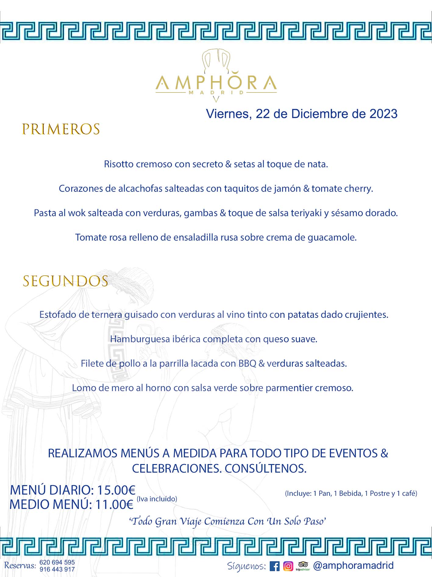 MENÚS DEL DÍA ALCORCÓN MENÚ DEL VIERNES 22 DE DICIEMBRE DE 2023 MENÚS DIARIOS MEJORES MENÚS RESTAURANTES ALCORCÓN RESTAURANTE AMPHORA TERRAZA EN ALCORCÓN (DISPONEMOS DE UNA GRAN TERRAZA) Av. Leganés, 54 28923 · Alcorcón · Madrid · España. 91 644 39 17 620 694 595 También realizamos menús especiales a medida personalizados a grupos para todo tipo de eventos, como celebraciones, comidas o cenas de empresas, bautizos, bodas, cumpleaños, cenas o comidas de navidad 2023 2024, etc. Consúltenos o visite nuestras excelentes y amplias instalaciones y les prepararemos el menú más ajustado a sus necesidades y presupuesto. #RestaurantesEventos #RestaurantesMenúsCelebraciones #RestaurantesSalonesBodasBautizosComuniones #MenúsEspecialesparaEventosAlcorcón #MenúsCelebracionesAlcorcón #RestaurantesSalonesMenúsEspecialesGrupos #RestaurantesMenúsCumpleaños #ComidasCenasEmpresasAlcorcón #MenúsparaCenasComidasEventosEmpresasMadrid #MejoresTerrazasMadrid #MejorTerrazaAlcorcónMadrid #PresupuestosMenúsBodasComunionesBautizosAlcorcón #RestaurantesSecretosconEncantoMadrid #RestaurantesMenúsCenasComidasGruposEmpresasNavidadesAlcorcon #SalonesComidasCenasEmpresasAlcorcón #MenúsEventos #MenúsBodas #MenúsComuniones #MenúsCumpleaños #MenúsBautizos #MenúsEventosAlcorcón #MenúsBodasAlcorcón #MenúsComunionesAlcorcón #MenúsCumpleañosAlcorcón #MenúsBautizosAlcorcón #MenúsNavidadAlcorcón #MenúsComidasNavidad #MenúsCenasNavidad #SalonesEventosAlcorcón RESTAURANTES ALCORCÓN CELEBRACIONES EVENTOS CUMPLEAÑOS BODAS COMUNIONES BAUTIZOS, MENÚS ESPECIALES A MEDIDA PARA REUNIONES FAMILIARES EVENTOS CELEBRACIONES BODAS COMUNIONES BAUTIZOS EN ALCORCÓN, RESTAURANTES SALONES GRUPOS COMIDAS CENAS EN ALCORCÓN, RESTAURANTES COMIDAS CENAS EMPRESA ALCORCÓN MADRID, MEJORES TERRAZAS ALCORCÓN, MEJOR TERRAZA ALCORCÓN, RESTAURANTES SECRETOS CON ENCANTO EN MADRID, RESTAURANTES MENUS GRUPOS ESPECIALES COMIDAS CENAS EMPRESAS NAVIDADES ALCORCÓN, CONSÚLTE NUESTROS MENÚS A MEDIDA PARA EVENTOS - REALIZAMOS MENÚS A MEDIDA PARA BODAS, COMUNIONES, BAUTIZOS, CUMPLEAÑOS, CENAS COMIDAS DE EMPRESAS, ETC - NUESTRO RESTAURANTE DIPONE DE UNA EXTRAORDINARIA TERRAZA PARA TODO TIPO DE EVENTOS - NUESTROS SALONES INTERIORES SE ADAPTAN A TODO DE EVENTOS, YA SEAN PARTICULARES COMO DE EMPRESAS - RESTAURANTE PREPARADO PARA TODO TIPO DE EVENTOS DE CLIENTES DE LA ZONA SUR SUROESTE DE MADRID COMO ALCORCÓN MÓSTOLES FUENLABRADA VILLAVICIOSA DE ODÓN POZUELO DE ALARCÓN GETAFE LAS ROZAS MAJADAHONDA - UNO DE LOS MEJORES RESTAURANTES DE MADRID PARA COMER O CENAR A LA CARTA O CON NUESTROS MENÚS - CELEBRE CON NOSOTROS SUS REUNIONES FAMILIARES CUMPLEAÑOS BAUTIZOS COMUNIONES BODAS PRESENTACIONES ETC. PUES SERÁN UN ÉXITO - MEJORES RESTAURANTES SALONES CELEBRACIONES EN ALCORCÓN -RESTAURANTES MENUS GRUPOS COMIDAS CENAS REUNIONES EMPRESAS NAVIDADES 2023 2024 ALCORCÓN ZONA SUR MADRID.