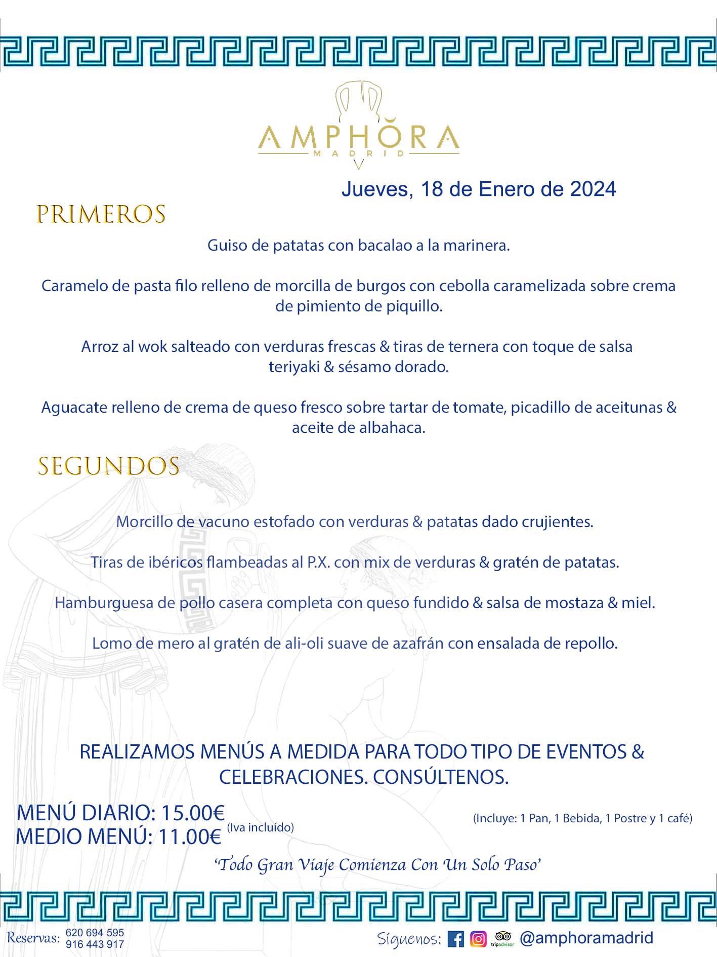 MENÚS DEL DÍA ALCORCÓN MENÚ DEL JUEVES 18 DE ENERO DE 2024 MENÚS DIARIOS MEJORES MENÚS RESTAURANTES ALCORCÓN RESTAURANTE AMPHORA TERRAZA EN ALCORCÓN (DISPONEMOS DE UNA GRAN TERRAZA) Av. Leganés, 54 28923 · Alcorcón · Madrid · España. 91 644 39 17 620 694 595 También realizamos menús especiales a medida personalizados a grupos para todo tipo de eventos, como celebraciones, comidas o cenas de empresas, bautizos, bodas, cumpleaños, cenas o comidas de navidad 2023 2024, etc. Consúltenos o visite nuestras excelentes y amplias instalaciones y les prepararemos el menú más ajustado a sus necesidades y presupuesto. #RestaurantesEventos #RestaurantesMenúsCelebraciones #RestaurantesSalonesBodasBautizosComuniones #MenúsEspecialesparaEventosAlcorcón #MenúsCelebracionesAlcorcón #RestaurantesSalonesMenúsEspecialesGrupos #RestaurantesMenúsCumpleaños #ComidasCenasEmpresasAlcorcón #MenúsparaCenasComidasEventosEmpresasMadrid #MejoresTerrazasMadrid #MejorTerrazaAlcorcónMadrid #PresupuestosMenúsBodasComunionesBautizosAlcorcón #RestaurantesSecretosconEncantoMadrid #RestaurantesMenúsCenasComidasGruposEmpresasNavidadesAlcorcon #SalonesComidasCenasEmpresasAlcorcón #MenúsEventos #MenúsBodas #MenúsComuniones #MenúsCumpleaños #MenúsBautizos #MenúsEventosAlcorcón #MenúsBodasAlcorcón #MenúsComunionesAlcorcón #MenúsCumpleañosAlcorcón #MenúsBautizosAlcorcón #MenúsNavidadAlcorcón #MenúsComidasNavidad #MenúsCenasNavidad #SalonesEventosAlcorcón RESTAURANTES ALCORCÓN CELEBRACIONES EVENTOS CUMPLEAÑOS BODAS COMUNIONES BAUTIZOS, MENÚS ESPECIALES A MEDIDA PARA REUNIONES FAMILIARES EVENTOS CELEBRACIONES BODAS COMUNIONES BAUTIZOS EN ALCORCÓN, RESTAURANTES SALONES GRUPOS COMIDAS CENAS EN ALCORCÓN, RESTAURANTES COMIDAS CENAS EMPRESA ALCORCÓN MADRID, MEJORES TERRAZAS ALCORCÓN, MEJOR TERRAZA ALCORCÓN, RESTAURANTES SECRETOS CON ENCANTO EN MADRID, RESTAURANTES MENUS GRUPOS ESPECIALES COMIDAS CENAS EMPRESAS NAVIDADES ALCORCÓN, CONSÚLTE NUESTROS MENÚS A MEDIDA PARA EVENTOS - REALIZAMOS MENÚS A MEDIDA PARA BODAS, COMUNIONES, BAUTIZOS, CUMPLEAÑOS, CENAS COMIDAS DE EMPRESAS, ETC - NUESTRO RESTAURANTE DIPONE DE UNA EXTRAORDINARIA TERRAZA PARA TODO TIPO DE EVENTOS - NUESTROS SALONES INTERIORES SE ADAPTAN A TODO DE EVENTOS, YA SEAN PARTICULARES COMO DE EMPRESAS - RESTAURANTE PREPARADO PARA TODO TIPO DE EVENTOS DE CLIENTES DE LA ZONA SUR SUROESTE DE MADRID COMO ALCORCÓN MÓSTOLES FUENLABRADA VILLAVICIOSA DE ODÓN POZUELO DE ALARCÓN GETAFE LAS ROZAS MAJADAHONDA - UNO DE LOS MEJORES RESTAURANTES DE MADRID PARA COMER O CENAR A LA CARTA O CON NUESTROS MENÚS - CELEBRE CON NOSOTROS SUS REUNIONES FAMILIARES CUMPLEAÑOS BAUTIZOS COMUNIONES BODAS PRESENTACIONES ETC. PUES SERÁN UN ÉXITO - MEJORES RESTAURANTES SALONES CELEBRACIONES EN ALCORCÓN -RESTAURANTES MENUS GRUPOS COMIDAS CENAS REUNIONES EMPRESAS NAVIDADES 2023 2024 ALCORCÓN ZONA SUR MADRID.