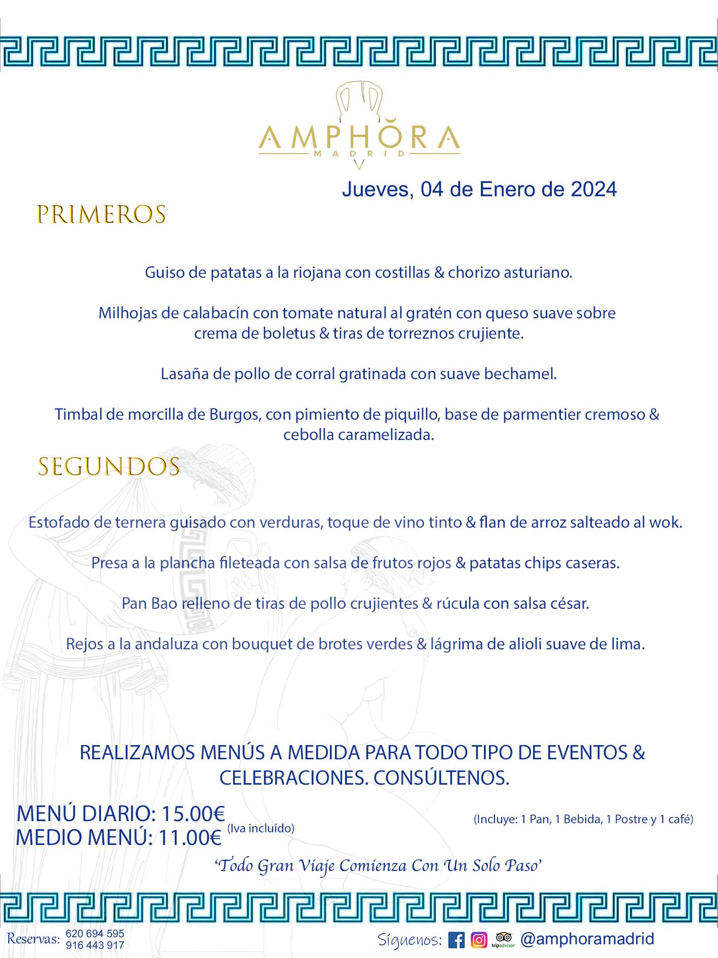 MENÚS DEL DÍA ALCORCÓN MENÚ DEL JUEVES 4 DE ENERO DE 2024 MENÚS DIARIOS MEJORES MENÚS RESTAURANTES ALCORCÓN RESTAURANTE AMPHORA TERRAZA EN ALCORCÓN (DISPONEMOS DE UNA GRAN TERRAZA) Av. Leganés, 54 28923 · Alcorcón · Madrid · España. 91 644 39 17 620 694 595 También realizamos menús especiales a medida personalizados a grupos para todo tipo de eventos, como celebraciones, comidas o cenas de empresas, bautizos, bodas, cumpleaños, cenas o comidas de navidad 2023 2024, etc. Consúltenos o visite nuestras excelentes y amplias instalaciones y les prepararemos el menú más ajustado a sus necesidades y presupuesto. #RestaurantesEventos #RestaurantesMenúsCelebraciones #RestaurantesSalonesBodasBautizosComuniones #MenúsEspecialesparaEventosAlcorcón #MenúsCelebracionesAlcorcón #RestaurantesSalonesMenúsEspecialesGrupos #RestaurantesMenúsCumpleaños #ComidasCenasEmpresasAlcorcón #MenúsparaCenasComidasEventosEmpresasMadrid #MejoresTerrazasMadrid #MejorTerrazaAlcorcónMadrid #PresupuestosMenúsBodasComunionesBautizosAlcorcón #RestaurantesSecretosconEncantoMadrid #RestaurantesMenúsCenasComidasGruposEmpresasNavidadesAlcorcon #SalonesComidasCenasEmpresasAlcorcón #MenúsEventos #MenúsBodas #MenúsComuniones #MenúsCumpleaños #MenúsBautizos #MenúsEventosAlcorcón #MenúsBodasAlcorcón #MenúsComunionesAlcorcón #MenúsCumpleañosAlcorcón #MenúsBautizosAlcorcón #MenúsNavidadAlcorcón #MenúsComidasNavidad #MenúsCenasNavidad #SalonesEventosAlcorcón RESTAURANTES ALCORCÓN CELEBRACIONES EVENTOS CUMPLEAÑOS BODAS COMUNIONES BAUTIZOS, MENÚS ESPECIALES A MEDIDA PARA REUNIONES FAMILIARES EVENTOS CELEBRACIONES BODAS COMUNIONES BAUTIZOS EN ALCORCÓN, RESTAURANTES SALONES GRUPOS COMIDAS CENAS EN ALCORCÓN, RESTAURANTES COMIDAS CENAS EMPRESA ALCORCÓN MADRID, MEJORES TERRAZAS ALCORCÓN, MEJOR TERRAZA ALCORCÓN, RESTAURANTES SECRETOS CON ENCANTO EN MADRID, RESTAURANTES MENUS GRUPOS ESPECIALES COMIDAS CENAS EMPRESAS NAVIDADES ALCORCÓN, CONSÚLTE NUESTROS MENÚS A MEDIDA PARA EVENTOS - REALIZAMOS MENÚS A MEDIDA PARA BODAS, COMUNIONES, BAUTIZOS, CUMPLEAÑOS, CENAS COMIDAS DE EMPRESAS, ETC - NUESTRO RESTAURANTE DIPONE DE UNA EXTRAORDINARIA TERRAZA PARA TODO TIPO DE EVENTOS - NUESTROS SALONES INTERIORES SE ADAPTAN A TODO DE EVENTOS, YA SEAN PARTICULARES COMO DE EMPRESAS - RESTAURANTE PREPARADO PARA TODO TIPO DE EVENTOS DE CLIENTES DE LA ZONA SUR SUROESTE DE MADRID COMO ALCORCÓN MÓSTOLES FUENLABRADA VILLAVICIOSA DE ODÓN POZUELO DE ALARCÓN GETAFE LAS ROZAS MAJADAHONDA - UNO DE LOS MEJORES RESTAURANTES DE MADRID PARA COMER O CENAR A LA CARTA O CON NUESTROS MENÚS - CELEBRE CON NOSOTROS SUS REUNIONES FAMILIARES CUMPLEAÑOS BAUTIZOS COMUNIONES BODAS PRESENTACIONES ETC. PUES SERÁN UN ÉXITO - MEJORES RESTAURANTES SALONES CELEBRACIONES EN ALCORCÓN -RESTAURANTES MENUS GRUPOS COMIDAS CENAS REUNIONES EMPRESAS NAVIDADES 2023 2024 ALCORCÓN ZONA SUR MADRID.