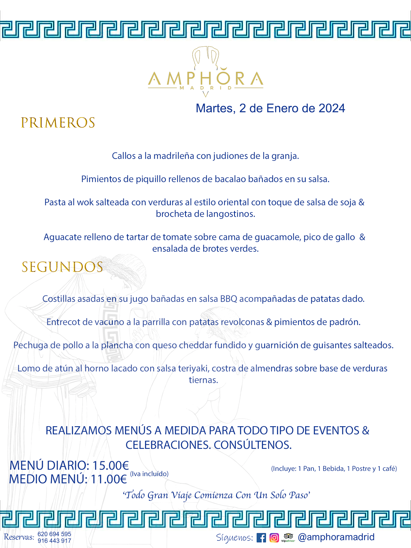 MENÚS DEL DÍA ALCORCÓN MENÚ DEL MARTES 2 DE ENERO DE 2024 MENÚS DIARIOS MEJORES MENÚS RESTAURANTES ALCORCÓN RESTAURANTE AMPHORA TERRAZA EN ALCORCÓN (DISPONEMOS DE UNA GRAN TERRAZA) Av. Leganés, 54 28923 · Alcorcón · Madrid · España. 91 644 39 17 620 694 595 También realizamos menús especiales a medida personalizados a grupos para todo tipo de eventos, como celebraciones, comidas o cenas de empresas, bautizos, bodas, cumpleaños, cenas o comidas de navidad 2023 2024, etc. Consúltenos o visite nuestras excelentes y amplias instalaciones y les prepararemos el menú más ajustado a sus necesidades y presupuesto. #RestaurantesEventos #RestaurantesMenúsCelebraciones #RestaurantesSalonesBodasBautizosComuniones #MenúsEspecialesparaEventosAlcorcón #MenúsCelebracionesAlcorcón #RestaurantesSalonesMenúsEspecialesGrupos #RestaurantesMenúsCumpleaños #ComidasCenasEmpresasAlcorcón #MenúsparaCenasComidasEventosEmpresasMadrid #MejoresTerrazasMadrid #MejorTerrazaAlcorcónMadrid #PresupuestosMenúsBodasComunionesBautizosAlcorcón #RestaurantesSecretosconEncantoMadrid #RestaurantesMenúsCenasComidasGruposEmpresasNavidadesAlcorcon #SalonesComidasCenasEmpresasAlcorcón #MenúsEventos #MenúsBodas #MenúsComuniones #MenúsCumpleaños #MenúsBautizos #MenúsEventosAlcorcón #MenúsBodasAlcorcón #MenúsComunionesAlcorcón #MenúsCumpleañosAlcorcón #MenúsBautizosAlcorcón #MenúsNavidadAlcorcón #MenúsComidasNavidad #MenúsCenasNavidad #SalonesEventosAlcorcón RESTAURANTES ALCORCÓN CELEBRACIONES EVENTOS CUMPLEAÑOS BODAS COMUNIONES BAUTIZOS, MENÚS ESPECIALES A MEDIDA PARA REUNIONES FAMILIARES EVENTOS CELEBRACIONES BODAS COMUNIONES BAUTIZOS EN ALCORCÓN, RESTAURANTES SALONES GRUPOS COMIDAS CENAS EN ALCORCÓN, RESTAURANTES COMIDAS CENAS EMPRESA ALCORCÓN MADRID, MEJORES TERRAZAS ALCORCÓN, MEJOR TERRAZA ALCORCÓN, RESTAURANTES SECRETOS CON ENCANTO EN MADRID, RESTAURANTES MENUS GRUPOS ESPECIALES COMIDAS CENAS EMPRESAS NAVIDADES ALCORCÓN, CONSÚLTE NUESTROS MENÚS A MEDIDA PARA EVENTOS - REALIZAMOS MENÚS A MEDIDA PARA BODAS, COMUNIONES, BAUTIZOS, CUMPLEAÑOS, CENAS COMIDAS DE EMPRESAS, ETC - NUESTRO RESTAURANTE DIPONE DE UNA EXTRAORDINARIA TERRAZA PARA TODO TIPO DE EVENTOS - NUESTROS SALONES INTERIORES SE ADAPTAN A TODO DE EVENTOS, YA SEAN PARTICULARES COMO DE EMPRESAS - RESTAURANTE PREPARADO PARA TODO TIPO DE EVENTOS DE CLIENTES DE LA ZONA SUR SUROESTE DE MADRID COMO ALCORCÓN MÓSTOLES FUENLABRADA VILLAVICIOSA DE ODÓN POZUELO DE ALARCÓN GETAFE LAS ROZAS MAJADAHONDA - UNO DE LOS MEJORES RESTAURANTES DE MADRID PARA COMER O CENAR A LA CARTA O CON NUESTROS MENÚS - CELEBRE CON NOSOTROS SUS REUNIONES FAMILIARES CUMPLEAÑOS BAUTIZOS COMUNIONES BODAS PRESENTACIONES ETC. PUES SERÁN UN ÉXITO - MEJORES RESTAURANTES SALONES CELEBRACIONES EN ALCORCÓN -RESTAURANTES MENUS GRUPOS COMIDAS CENAS REUNIONES EMPRESAS NAVIDADES 2023 2024 ALCORCÓN ZONA SUR MADRID.