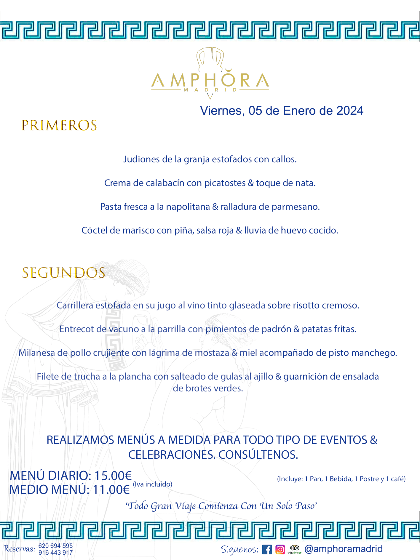 MENÚS DEL DÍA ALCORCÓN MENÚ DEL VIERNES 5 DE ENERO DE 2024 MENÚS DIARIOS MEJORES MENÚS RESTAURANTES ALCORCÓN RESTAURANTE AMPHORA TERRAZA EN ALCORCÓN (DISPONEMOS DE UNA GRAN TERRAZA) Av. Leganés, 54 28923 · Alcorcón · Madrid · España. 91 644 39 17 620 694 595 También realizamos menús especiales a medida personalizados a grupos para todo tipo de eventos, como celebraciones, comidas o cenas de empresas, bautizos, bodas, cumpleaños, cenas o comidas de navidad 2023 2024, etc. Consúltenos o visite nuestras excelentes y amplias instalaciones y les prepararemos el menú más ajustado a sus necesidades y presupuesto. #RestaurantesEventos #RestaurantesMenúsCelebraciones #RestaurantesSalonesBodasBautizosComuniones #MenúsEspecialesparaEventosAlcorcón #MenúsCelebracionesAlcorcón #RestaurantesSalonesMenúsEspecialesGrupos #RestaurantesMenúsCumpleaños #ComidasCenasEmpresasAlcorcón #MenúsparaCenasComidasEventosEmpresasMadrid #MejoresTerrazasMadrid #MejorTerrazaAlcorcónMadrid #PresupuestosMenúsBodasComunionesBautizosAlcorcón #RestaurantesSecretosconEncantoMadrid #RestaurantesMenúsCenasComidasGruposEmpresasNavidadesAlcorcon #SalonesComidasCenasEmpresasAlcorcón #MenúsEventos #MenúsBodas #MenúsComuniones #MenúsCumpleaños #MenúsBautizos #MenúsEventosAlcorcón #MenúsBodasAlcorcón #MenúsComunionesAlcorcón #MenúsCumpleañosAlcorcón #MenúsBautizosAlcorcón #MenúsNavidadAlcorcón #MenúsComidasNavidad #MenúsCenasNavidad #SalonesEventosAlcorcón RESTAURANTES ALCORCÓN CELEBRACIONES EVENTOS CUMPLEAÑOS BODAS COMUNIONES BAUTIZOS, MENÚS ESPECIALES A MEDIDA PARA REUNIONES FAMILIARES EVENTOS CELEBRACIONES BODAS COMUNIONES BAUTIZOS EN ALCORCÓN, RESTAURANTES SALONES GRUPOS COMIDAS CENAS EN ALCORCÓN, RESTAURANTES COMIDAS CENAS EMPRESA ALCORCÓN MADRID, MEJORES TERRAZAS ALCORCÓN, MEJOR TERRAZA ALCORCÓN, RESTAURANTES SECRETOS CON ENCANTO EN MADRID, RESTAURANTES MENUS GRUPOS ESPECIALES COMIDAS CENAS EMPRESAS NAVIDADES ALCORCÓN, CONSÚLTE NUESTROS MENÚS A MEDIDA PARA EVENTOS - REALIZAMOS MENÚS A MEDIDA PARA BODAS, COMUNIONES, BAUTIZOS, CUMPLEAÑOS, CENAS COMIDAS DE EMPRESAS, ETC - NUESTRO RESTAURANTE DIPONE DE UNA EXTRAORDINARIA TERRAZA PARA TODO TIPO DE EVENTOS - NUESTROS SALONES INTERIORES SE ADAPTAN A TODO DE EVENTOS, YA SEAN PARTICULARES COMO DE EMPRESAS - RESTAURANTE PREPARADO PARA TODO TIPO DE EVENTOS DE CLIENTES DE LA ZONA SUR SUROESTE DE MADRID COMO ALCORCÓN MÓSTOLES FUENLABRADA VILLAVICIOSA DE ODÓN POZUELO DE ALARCÓN GETAFE LAS ROZAS MAJADAHONDA - UNO DE LOS MEJORES RESTAURANTES DE MADRID PARA COMER O CENAR A LA CARTA O CON NUESTROS MENÚS - CELEBRE CON NOSOTROS SUS REUNIONES FAMILIARES CUMPLEAÑOS BAUTIZOS COMUNIONES BODAS PRESENTACIONES ETC. PUES SERÁN UN ÉXITO - MEJORES RESTAURANTES SALONES CELEBRACIONES EN ALCORCÓN -RESTAURANTES MENUS GRUPOS COMIDAS CENAS REUNIONES EMPRESAS NAVIDADES 2023 2024 ALCORCÓN ZONA SUR MADRID.