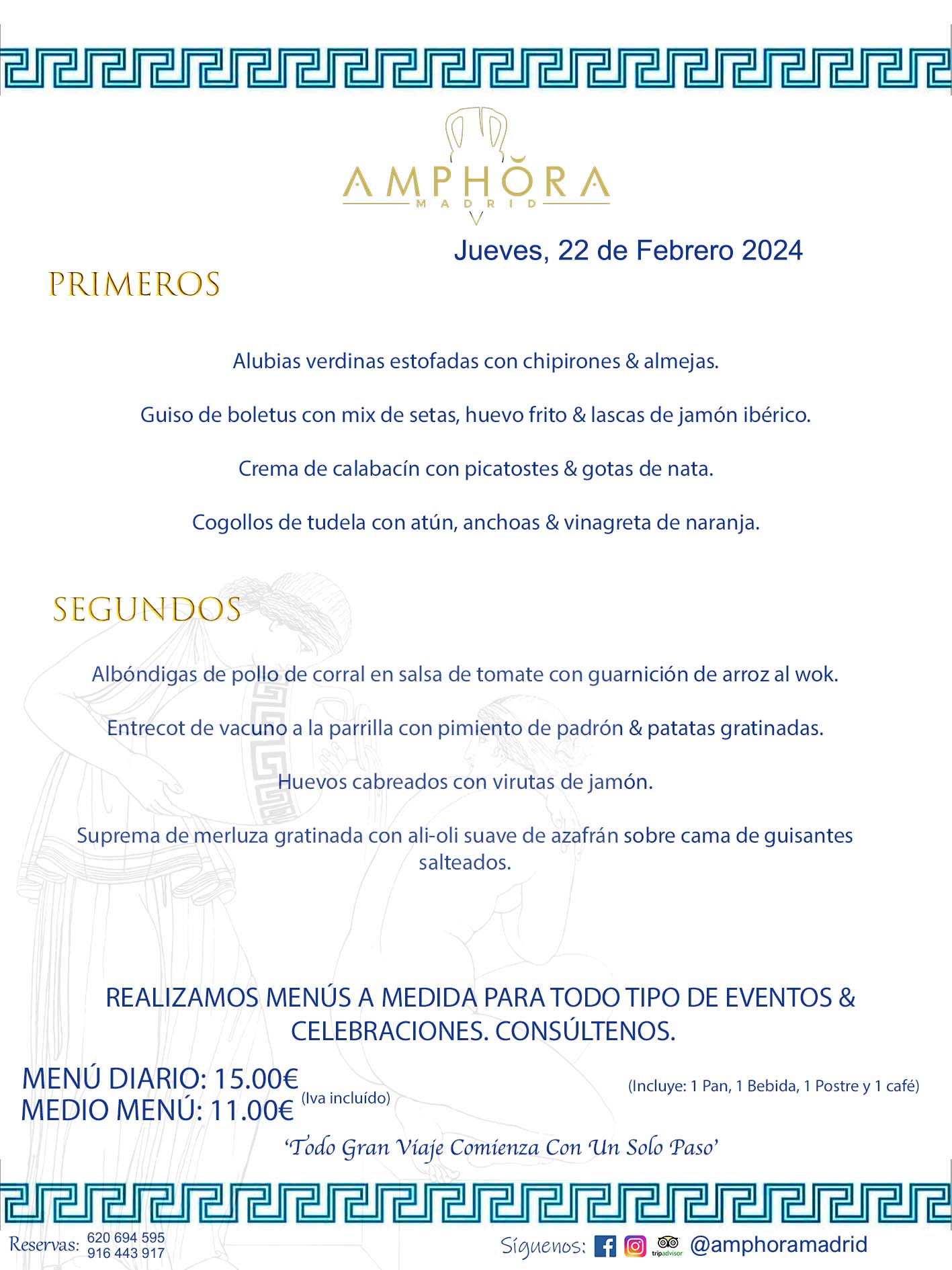 MENÚS DEL DÍA ALCORCÓN MENÚ DEL JUEVES 22 DE FEBRERO DE 2024 MENÚS DIARIOS MEJORES MENÚS RESTAURANTES ALCORCÓN RESTAURANTE AMPHORA TERRAZA EN ALCORCÓN (DISPONEMOS DE UNA GRAN TERRAZA) Av. Leganés, 54 28923 · Alcorcón · Madrid · España. 91 644 39 17 620 694 595 También realizamos menús especiales a medida personalizados a grupos para todo tipo de eventos, como celebraciones, comidas o cenas de empresas, bautizos, bodas, cumpleaños, cenas o comidas de navidad 2023 2024, etc. Consúltenos o visite nuestras excelentes y amplias instalaciones y les prepararemos el menú más ajustado a sus necesidades y presupuesto. #RestaurantesEventos #RestaurantesMenúsCelebraciones #RestaurantesSalonesBodasBautizosComuniones #MenúsEspecialesparaEventosAlcorcón #MenúsCelebracionesAlcorcón #RestaurantesSalonesMenúsEspecialesGrupos #RestaurantesMenúsCumpleaños #ComidasCenasEmpresasAlcorcón #MenúsparaCenasComidasEventosEmpresasMadrid #MejoresTerrazasMadrid #MejorTerrazaAlcorcónMadrid #PresupuestosMenúsBodasComunionesBautizosAlcorcón #RestaurantesSecretosconEncantoMadrid #RestaurantesMenúsCenasComidasGruposEmpresasNavidadesAlcorcon #SalonesComidasCenasEmpresasAlcorcón #MenúsEventos #MenúsBodas #MenúsComuniones #MenúsCumpleaños #MenúsBautizos #MenúsEventosAlcorcón #MenúsBodasAlcorcón #MenúsComunionesAlcorcón #MenúsCumpleañosAlcorcón #MenúsBautizosAlcorcón #MenúsNavidadAlcorcón #MenúsComidasNavidad #MenúsCenasNavidad #SalonesEventosAlcorcón RESTAURANTES ALCORCÓN CELEBRACIONES EVENTOS CUMPLEAÑOS BODAS COMUNIONES BAUTIZOS, MENÚS ESPECIALES A MEDIDA PARA REUNIONES FAMILIARES EVENTOS CELEBRACIONES BODAS COMUNIONES BAUTIZOS EN ALCORCÓN, RESTAURANTES SALONES GRUPOS COMIDAS CENAS EN ALCORCÓN, RESTAURANTES COMIDAS CENAS EMPRESA ALCORCÓN MADRID, MEJORES TERRAZAS ALCORCÓN, MEJOR TERRAZA ALCORCÓN, RESTAURANTES SECRETOS CON ENCANTO EN MADRID, RESTAURANTES MENUS GRUPOS ESPECIALES COMIDAS CENAS EMPRESAS NAVIDADES ALCORCÓN, CONSÚLTE NUESTROS MENÚS A MEDIDA PARA EVENTOS - REALIZAMOS MENÚS A MEDIDA PARA BODAS, COMUNIONES, BAUTIZOS, CUMPLEAÑOS, CENAS COMIDAS DE EMPRESAS, ETC - NUESTRO RESTAURANTE DIPONE DE UNA EXTRAORDINARIA TERRAZA PARA TODO TIPO DE EVENTOS - NUESTROS SALONES INTERIORES SE ADAPTAN A TODO DE EVENTOS, YA SEAN PARTICULARES COMO DE EMPRESAS - RESTAURANTE PREPARADO PARA TODO TIPO DE EVENTOS DE CLIENTES DE LA ZONA SUR SUROESTE DE MADRID COMO ALCORCÓN MÓSTOLES FUENLABRADA VILLAVICIOSA DE ODÓN POZUELO DE ALARCÓN GETAFE LAS ROZAS MAJADAHONDA - UNO DE LOS MEJORES RESTAURANTES DE MADRID PARA COMER O CENAR A LA CARTA O CON NUESTROS MENÚS - CELEBRE CON NOSOTROS SUS REUNIONES FAMILIARES CUMPLEAÑOS BAUTIZOS COMUNIONES BODAS PRESENTACIONES ETC. PUES SERÁN UN ÉXITO - MEJORES RESTAURANTES SALONES CELEBRACIONES EN ALCORCÓN -RESTAURANTES MENUS GRUPOS COMIDAS CENAS REUNIONES EMPRESAS NAVIDADES 2023 2024 ALCORCÓN ZONA SUR MADRID.MENÚS DEL DÍA ALCORCÓN MENÚ DEL MIÉRCOLES 10 DE ENERO DE 2024 MENÚS DIARIOS MEJORES MENÚS RESTAURANTES ALCORCÓN RESTAURANTE AMPHORA TERRAZA EN ALCORCÓN (DISPONEMOS DE UNA GRAN TERRAZA) Av. Leganés, 54 28923 · Alcorcón · Madrid · España. 91 644 39 17 620 694 595 También realizamos menús especiales a medida personalizados a grupos para todo tipo de eventos, como celebraciones, comidas o cenas de empresas, bautizos, bodas, cumpleaños, cenas o comidas de navidad 2023 2024, etc. Consúltenos o visite nuestras excelentes y amplias instalaciones y les prepararemos el menú más ajustado a sus necesidades y presupuesto. #RestaurantesEventos #RestaurantesMenúsCelebraciones #RestaurantesSalonesBodasBautizosComuniones #MenúsEspecialesparaEventosAlcorcón #MenúsCelebracionesAlcorcón #RestaurantesSalonesMenúsEspecialesGrupos #RestaurantesMenúsCumpleaños #ComidasCenasEmpresasAlcorcón #MenúsparaCenasComidasEventosEmpresasMadrid #MejoresTerrazasMadrid #MejorTerrazaAlcorcónMadrid #PresupuestosMenúsBodasComunionesBautizosAlcorcón #RestaurantesSecretosconEncantoMadrid #RestaurantesMenúsCenasComidasGruposEmpresasNavidadesAlcorcon #SalonesComidasCenasEmpresasAlcorcón #MenúsEventos #MenúsBodas #MenúsComuniones #MenúsCumpleaños #MenúsBautizos #MenúsEventosAlcorcón #MenúsBodasAlcorcón #MenúsComunionesAlcorcón #MenúsCumpleañosAlcorcón #MenúsBautizosAlcorcón #MenúsNavidadAlcorcón #MenúsComidasNavidad #MenúsCenasNavidad #SalonesEventosAlcorcón RESTAURANTES ALCORCÓN CELEBRACIONES EVENTOS CUMPLEAÑOS BODAS COMUNIONES BAUTIZOS, MENÚS ESPECIALES A MEDIDA PARA REUNIONES FAMILIARES EVENTOS CELEBRACIONES BODAS COMUNIONES BAUTIZOS EN ALCORCÓN, RESTAURANTES SALONES GRUPOS COMIDAS CENAS EN ALCORCÓN, RESTAURANTES COMIDAS CENAS EMPRESA ALCORCÓN MADRID, MEJORES TERRAZAS ALCORCÓN, MEJOR TERRAZA ALCORCÓN, RESTAURANTES SECRETOS CON ENCANTO EN MADRID, RESTAURANTES MENUS GRUPOS ESPECIALES COMIDAS CENAS EMPRESAS NAVIDADES ALCORCÓN, CONSÚLTE NUESTROS MENÚS A MEDIDA PARA EVENTOS - REALIZAMOS MENÚS A MEDIDA PARA BODAS, COMUNIONES, BAUTIZOS, CUMPLEAÑOS, CENAS COMIDAS DE EMPRESAS, ETC - NUESTRO RESTAURANTE DIPONE DE UNA EXTRAORDINARIA TERRAZA PARA TODO TIPO DE EVENTOS - NUESTROS SALONES INTERIORES SE ADAPTAN A TODO DE EVENTOS, YA SEAN PARTICULARES COMO DE EMPRESAS - RESTAURANTE PREPARADO PARA TODO TIPO DE EVENTOS DE CLIENTES DE LA ZONA SUR SUROESTE DE MADRID COMO ALCORCÓN MÓSTOLES FUENLABRADA VILLAVICIOSA DE ODÓN POZUELO DE ALARCÓN GETAFE LAS ROZAS MAJADAHONDA - UNO DE LOS MEJORES RESTAURANTES DE MADRID PARA COMER O CENAR A LA CARTA O CON NUESTROS MENÚS - CELEBRE CON NOSOTROS SUS REUNIONES FAMILIARES CUMPLEAÑOS BAUTIZOS COMUNIONES BODAS PRESENTACIONES ETC. PUES SERÁN UN ÉXITO - MEJORES RESTAURANTES SALONES CELEBRACIONES EN ALCORCÓN -RESTAURANTES MENUS GRUPOS COMIDAS CENAS REUNIONES EMPRESAS NAVIDADES 2023 2024 ALCORCÓN ZONA SUR MADRID.