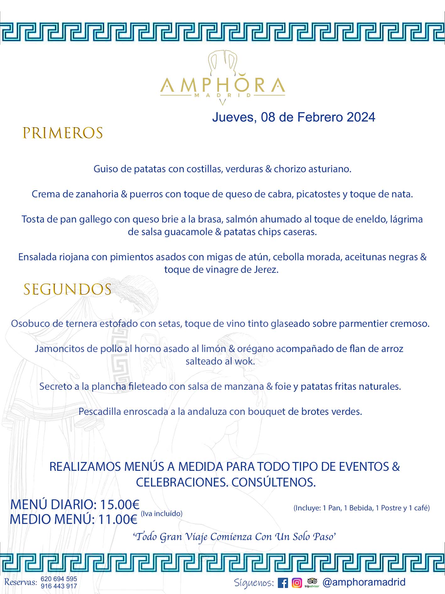 MENÚS DEL DÍA ALCORCÓN MENÚ DEL JUEVES 8 DE FEBRERO DE 2024 MENÚS DIARIOS MEJORES MENÚS RESTAURANTES ALCORCÓN RESTAURANTE AMPHORA TERRAZA EN ALCORCÓN (DISPONEMOS DE UNA GRAN TERRAZA) Av. Leganés, 54 28923 · Alcorcón · Madrid · España. 91 644 39 17 620 694 595 También realizamos menús especiales a medida personalizados a grupos para todo tipo de eventos, como celebraciones, comidas o cenas de empresas, bautizos, bodas, cumpleaños, cenas o comidas de navidad 2023 2024, etc. Consúltenos o visite nuestras excelentes y amplias instalaciones y les prepararemos el menú más ajustado a sus necesidades y presupuesto. #RestaurantesEventos #RestaurantesMenúsCelebraciones #RestaurantesSalonesBodasBautizosComuniones #MenúsEspecialesparaEventosAlcorcón #MenúsCelebracionesAlcorcón #RestaurantesSalonesMenúsEspecialesGrupos #RestaurantesMenúsCumpleaños #ComidasCenasEmpresasAlcorcón #MenúsparaCenasComidasEventosEmpresasMadrid #MejoresTerrazasMadrid #MejorTerrazaAlcorcónMadrid #PresupuestosMenúsBodasComunionesBautizosAlcorcón #RestaurantesSecretosconEncantoMadrid #RestaurantesMenúsCenasComidasGruposEmpresasNavidadesAlcorcon #SalonesComidasCenasEmpresasAlcorcón #MenúsEventos #MenúsBodas #MenúsComuniones #MenúsCumpleaños #MenúsBautizos #MenúsEventosAlcorcón #MenúsBodasAlcorcón #MenúsComunionesAlcorcón #MenúsCumpleañosAlcorcón #MenúsBautizosAlcorcón #MenúsNavidadAlcorcón #MenúsComidasNavidad #MenúsCenasNavidad #SalonesEventosAlcorcón RESTAURANTES ALCORCÓN CELEBRACIONES EVENTOS CUMPLEAÑOS BODAS COMUNIONES BAUTIZOS, MENÚS ESPECIALES A MEDIDA PARA REUNIONES FAMILIARES EVENTOS CELEBRACIONES BODAS COMUNIONES BAUTIZOS EN ALCORCÓN, RESTAURANTES SALONES GRUPOS COMIDAS CENAS EN ALCORCÓN, RESTAURANTES COMIDAS CENAS EMPRESA ALCORCÓN MADRID, MEJORES TERRAZAS ALCORCÓN, MEJOR TERRAZA ALCORCÓN, RESTAURANTES SECRETOS CON ENCANTO EN MADRID, RESTAURANTES MENUS GRUPOS ESPECIALES COMIDAS CENAS EMPRESAS NAVIDADES ALCORCÓN, CONSÚLTE NUESTROS MENÚS A MEDIDA PARA EVENTOS - REALIZAMOS MENÚS A MEDIDA PARA BODAS, COMUNIONES, BAUTIZOS, CUMPLEAÑOS, CENAS COMIDAS DE EMPRESAS, ETC - NUESTRO RESTAURANTE DIPONE DE UNA EXTRAORDINARIA TERRAZA PARA TODO TIPO DE EVENTOS - NUESTROS SALONES INTERIORES SE ADAPTAN A TODO DE EVENTOS, YA SEAN PARTICULARES COMO DE EMPRESAS - RESTAURANTE PREPARADO PARA TODO TIPO DE EVENTOS DE CLIENTES DE LA ZONA SUR SUROESTE DE MADRID COMO ALCORCÓN MÓSTOLES FUENLABRADA VILLAVICIOSA DE ODÓN POZUELO DE ALARCÓN GETAFE LAS ROZAS MAJADAHONDA - UNO DE LOS MEJORES RESTAURANTES DE MADRID PARA COMER O CENAR A LA CARTA O CON NUESTROS MENÚS - CELEBRE CON NOSOTROS SUS REUNIONES FAMILIARES CUMPLEAÑOS BAUTIZOS COMUNIONES BODAS PRESENTACIONES ETC. PUES SERÁN UN ÉXITO - MEJORES RESTAURANTES SALONES CELEBRACIONES EN ALCORCÓN -RESTAURANTES MENUS GRUPOS COMIDAS CENAS REUNIONES EMPRESAS NAVIDADES 2023 2024 ALCORCÓN ZONA SUR MADRID.MENÚS DEL DÍA ALCORCÓN MENÚ DEL MIÉRCOLES 10 DE ENERO DE 2024 MENÚS DIARIOS MEJORES MENÚS RESTAURANTES ALCORCÓN RESTAURANTE AMPHORA TERRAZA EN ALCORCÓN (DISPONEMOS DE UNA GRAN TERRAZA) Av. Leganés, 54 28923 · Alcorcón · Madrid · España. 91 644 39 17 620 694 595 También realizamos menús especiales a medida personalizados a grupos para todo tipo de eventos, como celebraciones, comidas o cenas de empresas, bautizos, bodas, cumpleaños, cenas o comidas de navidad 2023 2024, etc. Consúltenos o visite nuestras excelentes y amplias instalaciones y les prepararemos el menú más ajustado a sus necesidades y presupuesto. #RestaurantesEventos #RestaurantesMenúsCelebraciones #RestaurantesSalonesBodasBautizosComuniones #MenúsEspecialesparaEventosAlcorcón #MenúsCelebracionesAlcorcón #RestaurantesSalonesMenúsEspecialesGrupos #RestaurantesMenúsCumpleaños #ComidasCenasEmpresasAlcorcón #MenúsparaCenasComidasEventosEmpresasMadrid #MejoresTerrazasMadrid #MejorTerrazaAlcorcónMadrid #PresupuestosMenúsBodasComunionesBautizosAlcorcón #RestaurantesSecretosconEncantoMadrid #RestaurantesMenúsCenasComidasGruposEmpresasNavidadesAlcorcon #SalonesComidasCenasEmpresasAlcorcón #MenúsEventos #MenúsBodas #MenúsComuniones #MenúsCumpleaños #MenúsBautizos #MenúsEventosAlcorcón #MenúsBodasAlcorcón #MenúsComunionesAlcorcón #MenúsCumpleañosAlcorcón #MenúsBautizosAlcorcón #MenúsNavidadAlcorcón #MenúsComidasNavidad #MenúsCenasNavidad #SalonesEventosAlcorcón RESTAURANTES ALCORCÓN CELEBRACIONES EVENTOS CUMPLEAÑOS BODAS COMUNIONES BAUTIZOS, MENÚS ESPECIALES A MEDIDA PARA REUNIONES FAMILIARES EVENTOS CELEBRACIONES BODAS COMUNIONES BAUTIZOS EN ALCORCÓN, RESTAURANTES SALONES GRUPOS COMIDAS CENAS EN ALCORCÓN, RESTAURANTES COMIDAS CENAS EMPRESA ALCORCÓN MADRID, MEJORES TERRAZAS ALCORCÓN, MEJOR TERRAZA ALCORCÓN, RESTAURANTES SECRETOS CON ENCANTO EN MADRID, RESTAURANTES MENUS GRUPOS ESPECIALES COMIDAS CENAS EMPRESAS NAVIDADES ALCORCÓN, CONSÚLTE NUESTROS MENÚS A MEDIDA PARA EVENTOS - REALIZAMOS MENÚS A MEDIDA PARA BODAS, COMUNIONES, BAUTIZOS, CUMPLEAÑOS, CENAS COMIDAS DE EMPRESAS, ETC - NUESTRO RESTAURANTE DIPONE DE UNA EXTRAORDINARIA TERRAZA PARA TODO TIPO DE EVENTOS - NUESTROS SALONES INTERIORES SE ADAPTAN A TODO DE EVENTOS, YA SEAN PARTICULARES COMO DE EMPRESAS - RESTAURANTE PREPARADO PARA TODO TIPO DE EVENTOS DE CLIENTES DE LA ZONA SUR SUROESTE DE MADRID COMO ALCORCÓN MÓSTOLES FUENLABRADA VILLAVICIOSA DE ODÓN POZUELO DE ALARCÓN GETAFE LAS ROZAS MAJADAHONDA - UNO DE LOS MEJORES RESTAURANTES DE MADRID PARA COMER O CENAR A LA CARTA O CON NUESTROS MENÚS - CELEBRE CON NOSOTROS SUS REUNIONES FAMILIARES CUMPLEAÑOS BAUTIZOS COMUNIONES BODAS PRESENTACIONES ETC. PUES SERÁN UN ÉXITO - MEJORES RESTAURANTES SALONES CELEBRACIONES EN ALCORCÓN -RESTAURANTES MENUS GRUPOS COMIDAS CENAS REUNIONES EMPRESAS NAVIDADES 2023 2024 ALCORCÓN ZONA SUR MADRID.