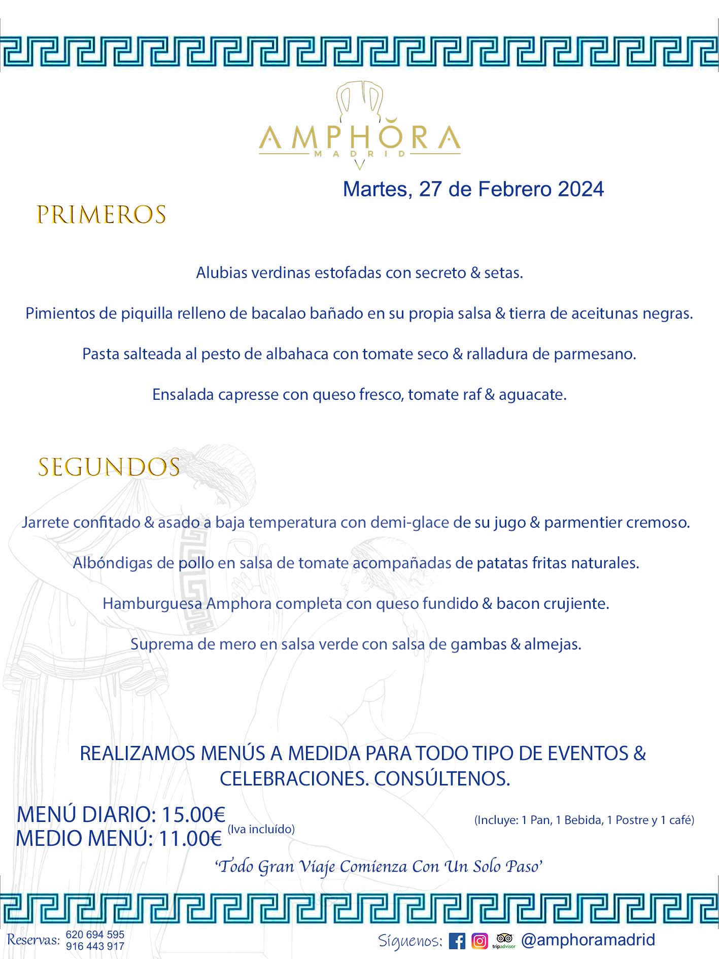 MENÚS DEL DÍA ALCORCÓN MENÚ DEL MARTES 27 DE FEBRERO DE 2024 MENÚS DIARIOS MEJORES MENÚS RESTAURANTES ALCORCÓN RESTAURANTE AMPHORA TERRAZA EN ALCORCÓN (DISPONEMOS DE UNA GRAN TERRAZA) Av. Leganés, 54 28923 · Alcorcón · Madrid · España. 91 644 39 17 620 694 595 También realizamos menús especiales a medida personalizados a grupos para todo tipo de eventos, como celebraciones, comidas o cenas de empresas, bautizos, bodas, cumpleaños, cenas o comidas de navidad 2023 2024, etc. Consúltenos o visite nuestras excelentes y amplias instalaciones y les prepararemos el menú más ajustado a sus necesidades y presupuesto. #RestaurantesEventos #RestaurantesMenúsCelebraciones #RestaurantesSalonesBodasBautizosComuniones #MenúsEspecialesparaEventosAlcorcón #MenúsCelebracionesAlcorcón #RestaurantesSalonesMenúsEspecialesGrupos #RestaurantesMenúsCumpleaños #ComidasCenasEmpresasAlcorcón #MenúsparaCenasComidasEventosEmpresasMadrid #MejoresTerrazasMadrid #MejorTerrazaAlcorcónMadrid #PresupuestosMenúsBodasComunionesBautizosAlcorcón #RestaurantesSecretosconEncantoMadrid #RestaurantesMenúsCenasComidasGruposEmpresasNavidadesAlcorcon #SalonesComidasCenasEmpresasAlcorcón #MenúsEventos #MenúsBodas #MenúsComuniones #MenúsCumpleaños #MenúsBautizos #MenúsEventosAlcorcón #MenúsBodasAlcorcón #MenúsComunionesAlcorcón #MenúsCumpleañosAlcorcón #MenúsBautizosAlcorcón #MenúsNavidadAlcorcón #MenúsComidasNavidad #MenúsCenasNavidad #SalonesEventosAlcorcón RESTAURANTES ALCORCÓN CELEBRACIONES EVENTOS CUMPLEAÑOS BODAS COMUNIONES BAUTIZOS, MENÚS ESPECIALES A MEDIDA PARA REUNIONES FAMILIARES EVENTOS CELEBRACIONES BODAS COMUNIONES BAUTIZOS EN ALCORCÓN, RESTAURANTES SALONES GRUPOS COMIDAS CENAS EN ALCORCÓN, RESTAURANTES COMIDAS CENAS EMPRESA ALCORCÓN MADRID, MEJORES TERRAZAS ALCORCÓN, MEJOR TERRAZA ALCORCÓN, RESTAURANTES SECRETOS CON ENCANTO EN MADRID, RESTAURANTES MENUS GRUPOS ESPECIALES COMIDAS CENAS EMPRESAS NAVIDADES ALCORCÓN, CONSÚLTE NUESTROS MENÚS A MEDIDA PARA EVENTOS - REALIZAMOS MENÚS A MEDIDA PARA BODAS, COMUNIONES, BAUTIZOS, CUMPLEAÑOS, CENAS COMIDAS DE EMPRESAS, ETC - NUESTRO RESTAURANTE DIPONE DE UNA EXTRAORDINARIA TERRAZA PARA TODO TIPO DE EVENTOS - NUESTROS SALONES INTERIORES SE ADAPTAN A TODO DE EVENTOS, YA SEAN PARTICULARES COMO DE EMPRESAS - RESTAURANTE PREPARADO PARA TODO TIPO DE EVENTOS DE CLIENTES DE LA ZONA SUR SUROESTE DE MADRID COMO ALCORCÓN MÓSTOLES FUENLABRADA VILLAVICIOSA DE ODÓN POZUELO DE ALARCÓN GETAFE LAS ROZAS MAJADAHONDA - UNO DE LOS MEJORES RESTAURANTES DE MADRID PARA COMER O CENAR A LA CARTA O CON NUESTROS MENÚS - CELEBRE CON NOSOTROS SUS REUNIONES FAMILIARES CUMPLEAÑOS BAUTIZOS COMUNIONES BODAS PRESENTACIONES ETC. PUES SERÁN UN ÉXITO - MEJORES RESTAURANTES SALONES CELEBRACIONES EN ALCORCÓN -RESTAURANTES MENUS GRUPOS COMIDAS CENAS REUNIONES EMPRESAS NAVIDADES 2023 2024 ALCORCÓN ZONA SUR MADRID.MENÚS DEL DÍA ALCORCÓN MENÚ DEL MIÉRCOLES 10 DE ENERO DE 2024 MENÚS DIARIOS MEJORES MENÚS RESTAURANTES ALCORCÓN RESTAURANTE AMPHORA TERRAZA EN ALCORCÓN (DISPONEMOS DE UNA GRAN TERRAZA) Av. Leganés, 54 28923 · Alcorcón · Madrid · España. 91 644 39 17 620 694 595 También realizamos menús especiales a medida personalizados a grupos para todo tipo de eventos, como celebraciones, comidas o cenas de empresas, bautizos, bodas, cumpleaños, cenas o comidas de navidad 2023 2024, etc. Consúltenos o visite nuestras excelentes y amplias instalaciones y les prepararemos el menú más ajustado a sus necesidades y presupuesto. #RestaurantesEventos #RestaurantesMenúsCelebraciones #RestaurantesSalonesBodasBautizosComuniones #MenúsEspecialesparaEventosAlcorcón #MenúsCelebracionesAlcorcón #RestaurantesSalonesMenúsEspecialesGrupos #RestaurantesMenúsCumpleaños #ComidasCenasEmpresasAlcorcón #MenúsparaCenasComidasEventosEmpresasMadrid #MejoresTerrazasMadrid #MejorTerrazaAlcorcónMadrid #PresupuestosMenúsBodasComunionesBautizosAlcorcón #RestaurantesSecretosconEncantoMadrid #RestaurantesMenúsCenasComidasGruposEmpresasNavidadesAlcorcon #SalonesComidasCenasEmpresasAlcorcón #MenúsEventos #MenúsBodas #MenúsComuniones #MenúsCumpleaños #MenúsBautizos #MenúsEventosAlcorcón #MenúsBodasAlcorcón #MenúsComunionesAlcorcón #MenúsCumpleañosAlcorcón #MenúsBautizosAlcorcón #MenúsNavidadAlcorcón #MenúsComidasNavidad #MenúsCenasNavidad #SalonesEventosAlcorcón RESTAURANTES ALCORCÓN CELEBRACIONES EVENTOS CUMPLEAÑOS BODAS COMUNIONES BAUTIZOS, MENÚS ESPECIALES A MEDIDA PARA REUNIONES FAMILIARES EVENTOS CELEBRACIONES BODAS COMUNIONES BAUTIZOS EN ALCORCÓN, RESTAURANTES SALONES GRUPOS COMIDAS CENAS EN ALCORCÓN, RESTAURANTES COMIDAS CENAS EMPRESA ALCORCÓN MADRID, MEJORES TERRAZAS ALCORCÓN, MEJOR TERRAZA ALCORCÓN, RESTAURANTES SECRETOS CON ENCANTO EN MADRID, RESTAURANTES MENUS GRUPOS ESPECIALES COMIDAS CENAS EMPRESAS NAVIDADES ALCORCÓN, CONSÚLTE NUESTROS MENÚS A MEDIDA PARA EVENTOS - REALIZAMOS MENÚS A MEDIDA PARA BODAS, COMUNIONES, BAUTIZOS, CUMPLEAÑOS, CENAS COMIDAS DE EMPRESAS, ETC - NUESTRO RESTAURANTE DIPONE DE UNA EXTRAORDINARIA TERRAZA PARA TODO TIPO DE EVENTOS - NUESTROS SALONES INTERIORES SE ADAPTAN A TODO DE EVENTOS, YA SEAN PARTICULARES COMO DE EMPRESAS - RESTAURANTE PREPARADO PARA TODO TIPO DE EVENTOS DE CLIENTES DE LA ZONA SUR SUROESTE DE MADRID COMO ALCORCÓN MÓSTOLES FUENLABRADA VILLAVICIOSA DE ODÓN POZUELO DE ALARCÓN GETAFE LAS ROZAS MAJADAHONDA - UNO DE LOS MEJORES RESTAURANTES DE MADRID PARA COMER O CENAR A LA CARTA O CON NUESTROS MENÚS - CELEBRE CON NOSOTROS SUS REUNIONES FAMILIARES CUMPLEAÑOS BAUTIZOS COMUNIONES BODAS PRESENTACIONES ETC. PUES SERÁN UN ÉXITO - MEJORES RESTAURANTES SALONES CELEBRACIONES EN ALCORCÓN -RESTAURANTES MENUS GRUPOS COMIDAS CENAS REUNIONES EMPRESAS NAVIDADES 2023 2024 ALCORCÓN ZONA SUR MADRID.