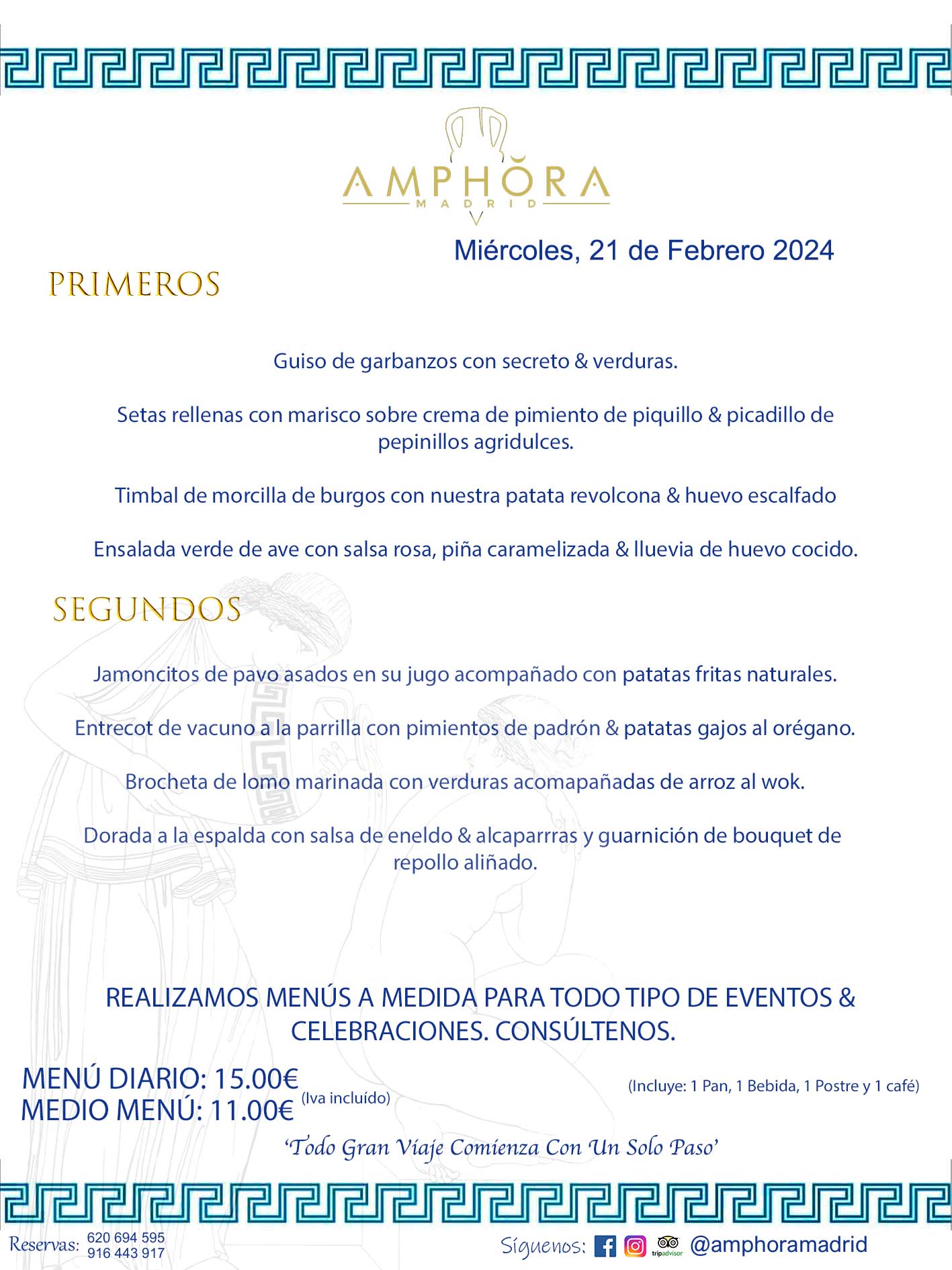 MENÚS DEL DÍA ALCORCÓN MENÚ DEL MIÉRCOLES 21 DE FEBRERO DE 2024 MENÚS DIARIOS MEJORES MENÚS RESTAURANTES ALCORCÓN RESTAURANTE AMPHORA TERRAZA EN ALCORCÓN (DISPONEMOS DE UNA GRAN TERRAZA) Av. Leganés, 54 28923 · Alcorcón · Madrid · España. 91 644 39 17 620 694 595 También realizamos menús especiales a medida personalizados a grupos para todo tipo de eventos, como celebraciones, comidas o cenas de empresas, bautizos, bodas, cumpleaños, cenas o comidas de navidad 2023 2024, etc. Consúltenos o visite nuestras excelentes y amplias instalaciones y les prepararemos el menú más ajustado a sus necesidades y presupuesto. #RestaurantesEventos #RestaurantesMenúsCelebraciones #RestaurantesSalonesBodasBautizosComuniones #MenúsEspecialesparaEventosAlcorcón #MenúsCelebracionesAlcorcón #RestaurantesSalonesMenúsEspecialesGrupos #RestaurantesMenúsCumpleaños #ComidasCenasEmpresasAlcorcón #MenúsparaCenasComidasEventosEmpresasMadrid #MejoresTerrazasMadrid #MejorTerrazaAlcorcónMadrid #PresupuestosMenúsBodasComunionesBautizosAlcorcón #RestaurantesSecretosconEncantoMadrid #RestaurantesMenúsCenasComidasGruposEmpresasNavidadesAlcorcon #SalonesComidasCenasEmpresasAlcorcón #MenúsEventos #MenúsBodas #MenúsComuniones #MenúsCumpleaños #MenúsBautizos #MenúsEventosAlcorcón #MenúsBodasAlcorcón #MenúsComunionesAlcorcón #MenúsCumpleañosAlcorcón #MenúsBautizosAlcorcón #MenúsNavidadAlcorcón #MenúsComidasNavidad #MenúsCenasNavidad #SalonesEventosAlcorcón RESTAURANTES ALCORCÓN CELEBRACIONES EVENTOS CUMPLEAÑOS BODAS COMUNIONES BAUTIZOS, MENÚS ESPECIALES A MEDIDA PARA REUNIONES FAMILIARES EVENTOS CELEBRACIONES BODAS COMUNIONES BAUTIZOS EN ALCORCÓN, RESTAURANTES SALONES GRUPOS COMIDAS CENAS EN ALCORCÓN, RESTAURANTES COMIDAS CENAS EMPRESA ALCORCÓN MADRID, MEJORES TERRAZAS ALCORCÓN, MEJOR TERRAZA ALCORCÓN, RESTAURANTES SECRETOS CON ENCANTO EN MADRID, RESTAURANTES MENUS GRUPOS ESPECIALES COMIDAS CENAS EMPRESAS NAVIDADES ALCORCÓN, CONSÚLTE NUESTROS MENÚS A MEDIDA PARA EVENTOS - REALIZAMOS MENÚS A MEDIDA PARA BODAS, COMUNIONES, BAUTIZOS, CUMPLEAÑOS, CENAS COMIDAS DE EMPRESAS, ETC - NUESTRO RESTAURANTE DIPONE DE UNA EXTRAORDINARIA TERRAZA PARA TODO TIPO DE EVENTOS - NUESTROS SALONES INTERIORES SE ADAPTAN A TODO DE EVENTOS, YA SEAN PARTICULARES COMO DE EMPRESAS - RESTAURANTE PREPARADO PARA TODO TIPO DE EVENTOS DE CLIENTES DE LA ZONA SUR SUROESTE DE MADRID COMO ALCORCÓN MÓSTOLES FUENLABRADA VILLAVICIOSA DE ODÓN POZUELO DE ALARCÓN GETAFE LAS ROZAS MAJADAHONDA - UNO DE LOS MEJORES RESTAURANTES DE MADRID PARA COMER O CENAR A LA CARTA O CON NUESTROS MENÚS - CELEBRE CON NOSOTROS SUS REUNIONES FAMILIARES CUMPLEAÑOS BAUTIZOS COMUNIONES BODAS PRESENTACIONES ETC. PUES SERÁN UN ÉXITO - MEJORES RESTAURANTES SALONES CELEBRACIONES EN ALCORCÓN -RESTAURANTES MENUS GRUPOS COMIDAS CENAS REUNIONES EMPRESAS NAVIDADES 2023 2024 ALCORCÓN ZONA SUR MADRID.MENÚS DEL DÍA ALCORCÓN MENÚ DEL MIÉRCOLES 10 DE ENERO DE 2024 MENÚS DIARIOS MEJORES MENÚS RESTAURANTES ALCORCÓN RESTAURANTE AMPHORA TERRAZA EN ALCORCÓN (DISPONEMOS DE UNA GRAN TERRAZA) Av. Leganés, 54 28923 · Alcorcón · Madrid · España. 91 644 39 17 620 694 595 También realizamos menús especiales a medida personalizados a grupos para todo tipo de eventos, como celebraciones, comidas o cenas de empresas, bautizos, bodas, cumpleaños, cenas o comidas de navidad 2023 2024, etc. Consúltenos o visite nuestras excelentes y amplias instalaciones y les prepararemos el menú más ajustado a sus necesidades y presupuesto. #RestaurantesEventos #RestaurantesMenúsCelebraciones #RestaurantesSalonesBodasBautizosComuniones #MenúsEspecialesparaEventosAlcorcón #MenúsCelebracionesAlcorcón #RestaurantesSalonesMenúsEspecialesGrupos #RestaurantesMenúsCumpleaños #ComidasCenasEmpresasAlcorcón #MenúsparaCenasComidasEventosEmpresasMadrid #MejoresTerrazasMadrid #MejorTerrazaAlcorcónMadrid #PresupuestosMenúsBodasComunionesBautizosAlcorcón #RestaurantesSecretosconEncantoMadrid #RestaurantesMenúsCenasComidasGruposEmpresasNavidadesAlcorcon #SalonesComidasCenasEmpresasAlcorcón #MenúsEventos #MenúsBodas #MenúsComuniones #MenúsCumpleaños #MenúsBautizos #MenúsEventosAlcorcón #MenúsBodasAlcorcón #MenúsComunionesAlcorcón #MenúsCumpleañosAlcorcón #MenúsBautizosAlcorcón #MenúsNavidadAlcorcón #MenúsComidasNavidad #MenúsCenasNavidad #SalonesEventosAlcorcón RESTAURANTES ALCORCÓN CELEBRACIONES EVENTOS CUMPLEAÑOS BODAS COMUNIONES BAUTIZOS, MENÚS ESPECIALES A MEDIDA PARA REUNIONES FAMILIARES EVENTOS CELEBRACIONES BODAS COMUNIONES BAUTIZOS EN ALCORCÓN, RESTAURANTES SALONES GRUPOS COMIDAS CENAS EN ALCORCÓN, RESTAURANTES COMIDAS CENAS EMPRESA ALCORCÓN MADRID, MEJORES TERRAZAS ALCORCÓN, MEJOR TERRAZA ALCORCÓN, RESTAURANTES SECRETOS CON ENCANTO EN MADRID, RESTAURANTES MENUS GRUPOS ESPECIALES COMIDAS CENAS EMPRESAS NAVIDADES ALCORCÓN, CONSÚLTE NUESTROS MENÚS A MEDIDA PARA EVENTOS - REALIZAMOS MENÚS A MEDIDA PARA BODAS, COMUNIONES, BAUTIZOS, CUMPLEAÑOS, CENAS COMIDAS DE EMPRESAS, ETC - NUESTRO RESTAURANTE DIPONE DE UNA EXTRAORDINARIA TERRAZA PARA TODO TIPO DE EVENTOS - NUESTROS SALONES INTERIORES SE ADAPTAN A TODO DE EVENTOS, YA SEAN PARTICULARES COMO DE EMPRESAS - RESTAURANTE PREPARADO PARA TODO TIPO DE EVENTOS DE CLIENTES DE LA ZONA SUR SUROESTE DE MADRID COMO ALCORCÓN MÓSTOLES FUENLABRADA VILLAVICIOSA DE ODÓN POZUELO DE ALARCÓN GETAFE LAS ROZAS MAJADAHONDA - UNO DE LOS MEJORES RESTAURANTES DE MADRID PARA COMER O CENAR A LA CARTA O CON NUESTROS MENÚS - CELEBRE CON NOSOTROS SUS REUNIONES FAMILIARES CUMPLEAÑOS BAUTIZOS COMUNIONES BODAS PRESENTACIONES ETC. PUES SERÁN UN ÉXITO - MEJORES RESTAURANTES SALONES CELEBRACIONES EN ALCORCÓN -RESTAURANTES MENUS GRUPOS COMIDAS CENAS REUNIONES EMPRESAS NAVIDADES 2023 2024 ALCORCÓN ZONA SUR MADRID.