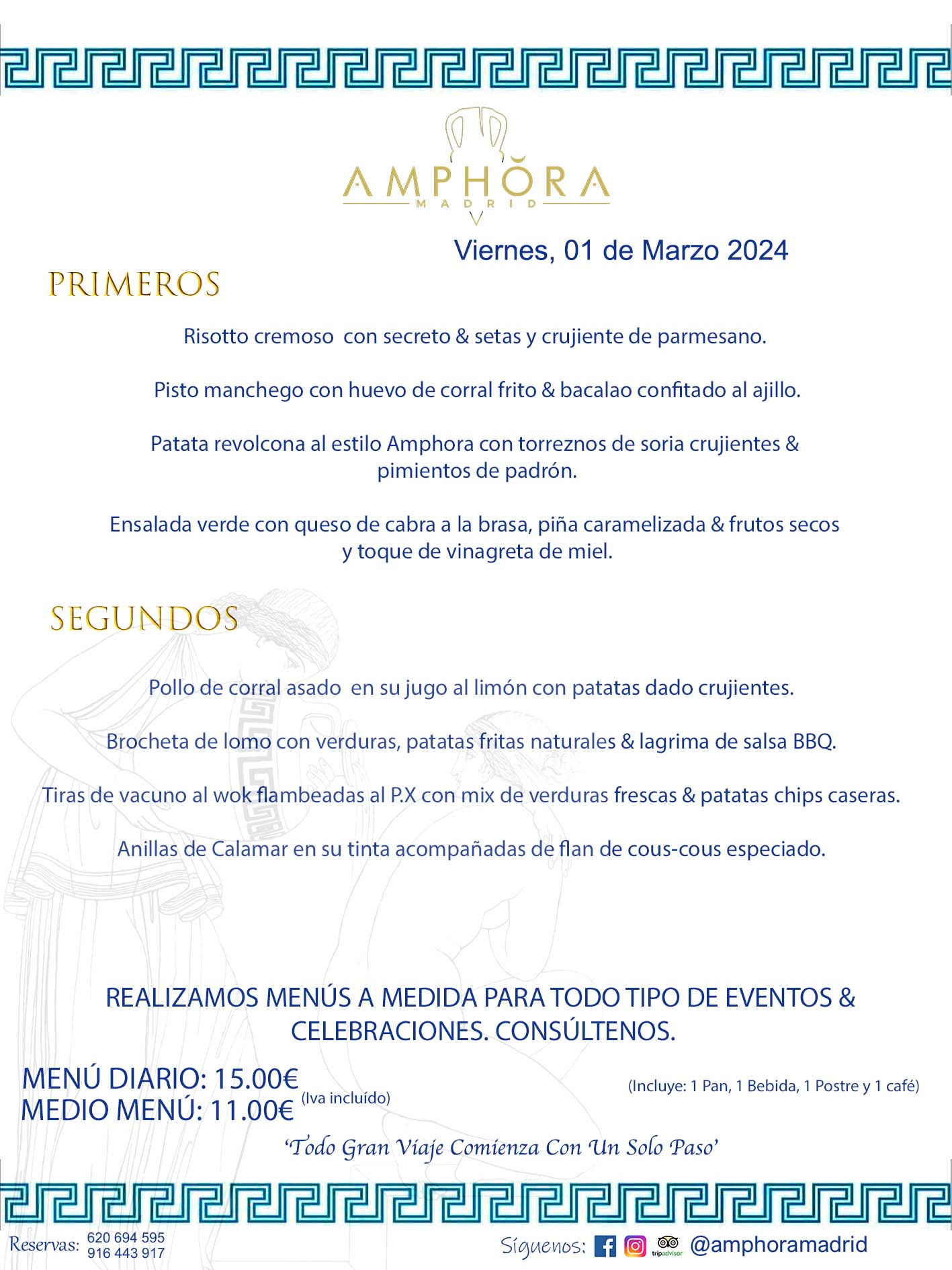 MENÚS DEL DÍA ALCORCÓN MENÚ DEL VIERNES 1 DE MARZO DE 2024 MENÚS DIARIOS MEJORES MENÚS RESTAURANTES ALCORCÓN RESTAURANTE AMPHORA TERRAZA EN ALCORCÓN (DISPONEMOS DE UNA GRAN TERRAZA) Av. Leganés, 54 28923 · Alcorcón · Madrid · España. 91 644 39 17 620 694 595 También realizamos menús especiales a medida personalizados a grupos para todo tipo de eventos, como celebraciones, comidas o cenas de empresas, bautizos, bodas, cumpleaños, cenas o comidas de navidad 2023 2024, etc. Consúltenos o visite nuestras excelentes y amplias instalaciones y les prepararemos el menú más ajustado a sus necesidades y presupuesto. #RestaurantesEventos #RestaurantesMenúsCelebraciones #RestaurantesSalonesBodasBautizosComuniones #MenúsEspecialesparaEventosAlcorcón #MenúsCelebracionesAlcorcón #RestaurantesSalonesMenúsEspecialesGrupos #RestaurantesMenúsCumpleaños #ComidasCenasEmpresasAlcorcón #MenúsparaCenasComidasEventosEmpresasMadrid #MejoresTerrazasMadrid #MejorTerrazaAlcorcónMadrid #PresupuestosMenúsBodasComunionesBautizosAlcorcón #RestaurantesSecretosconEncantoMadrid #RestaurantesMenúsCenasComidasGruposEmpresasNavidadesAlcorcon #SalonesComidasCenasEmpresasAlcorcón #MenúsEventos #MenúsBodas #MenúsComuniones #MenúsCumpleaños #MenúsBautizos #MenúsEventosAlcorcón #MenúsBodasAlcorcón #MenúsComunionesAlcorcón #MenúsCumpleañosAlcorcón #MenúsBautizosAlcorcón #MenúsNavidadAlcorcón #MenúsComidasNavidad #MenúsCenasNavidad #SalonesEventosAlcorcón RESTAURANTES ALCORCÓN CELEBRACIONES EVENTOS CUMPLEAÑOS BODAS COMUNIONES BAUTIZOS, MENÚS ESPECIALES A MEDIDA PARA REUNIONES FAMILIARES EVENTOS CELEBRACIONES BODAS COMUNIONES BAUTIZOS EN ALCORCÓN, RESTAURANTES SALONES GRUPOS COMIDAS CENAS EN ALCORCÓN, RESTAURANTES COMIDAS CENAS EMPRESA ALCORCÓN MADRID, MEJORES TERRAZAS ALCORCÓN, MEJOR TERRAZA ALCORCÓN, RESTAURANTES SECRETOS CON ENCANTO EN MADRID, RESTAURANTES MENUS GRUPOS ESPECIALES COMIDAS CENAS EMPRESAS NAVIDADES ALCORCÓN, CONSÚLTE NUESTROS MENÚS A MEDIDA PARA EVENTOS - REALIZAMOS MENÚS A MEDIDA PARA BODAS, COMUNIONES, BAUTIZOS, CUMPLEAÑOS, CENAS COMIDAS DE EMPRESAS, ETC - NUESTRO RESTAURANTE DIPONE DE UNA EXTRAORDINARIA TERRAZA PARA TODO TIPO DE EVENTOS - NUESTROS SALONES INTERIORES SE ADAPTAN A TODO DE EVENTOS, YA SEAN PARTICULARES COMO DE EMPRESAS - RESTAURANTE PREPARADO PARA TODO TIPO DE EVENTOS DE CLIENTES DE LA ZONA SUR SUROESTE DE MADRID COMO ALCORCÓN MÓSTOLES FUENLABRADA VILLAVICIOSA DE ODÓN POZUELO DE ALARCÓN GETAFE LAS ROZAS MAJADAHONDA - UNO DE LOS MEJORES RESTAURANTES DE MADRID PARA COMER O CENAR A LA CARTA O CON NUESTROS MENÚS - CELEBRE CON NOSOTROS SUS REUNIONES FAMILIARES CUMPLEAÑOS BAUTIZOS COMUNIONES BODAS PRESENTACIONES ETC. PUES SERÁN UN ÉXITO - MEJORES RESTAURANTES SALONES CELEBRACIONES EN ALCORCÓN -RESTAURANTES MENUS GRUPOS COMIDAS CENAS REUNIONES EMPRESAS NAVIDADES 2023 2024 ALCORCÓN ZONA SUR MADRID.