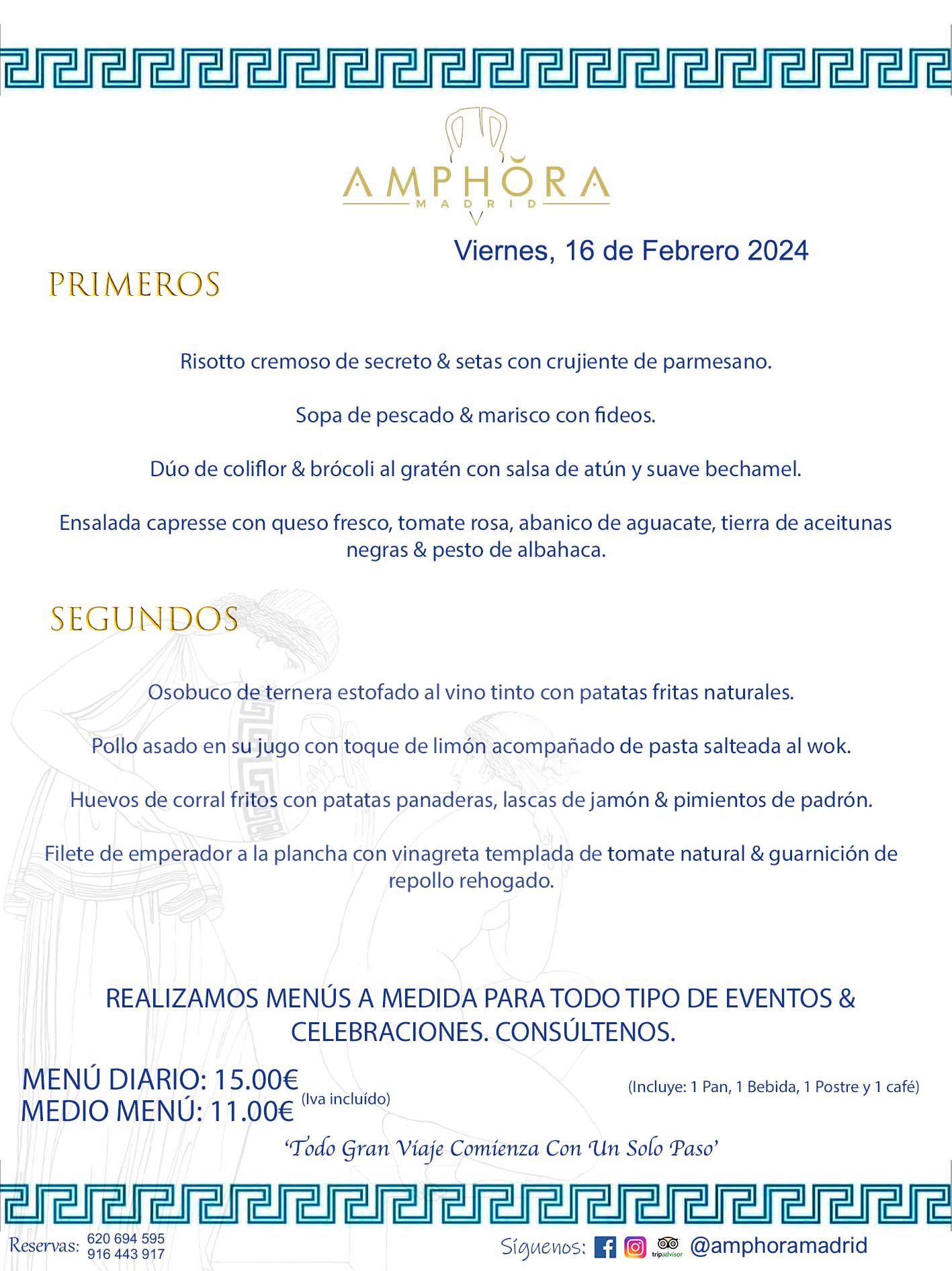 MENÚS DEL DÍA ALCORCÓN MENÚ DEL VIERNES 16 DE FEBRERO DE 2024 MENÚS DIARIOS MEJORES MENÚS RESTAURANTES ALCORCÓN RESTAURANTE AMPHORA TERRAZA EN ALCORCÓN (DISPONEMOS DE UNA GRAN TERRAZA) Av. Leganés, 54 28923 · Alcorcón · Madrid · España. 91 644 39 17 620 694 595 También realizamos menús especiales a medida personalizados a grupos para todo tipo de eventos, como celebraciones, comidas o cenas de empresas, bautizos, bodas, cumpleaños, cenas o comidas de navidad 2023 2024, etc. Consúltenos o visite nuestras excelentes y amplias instalaciones y les prepararemos el menú más ajustado a sus necesidades y presupuesto. #RestaurantesEventos #RestaurantesMenúsCelebraciones #RestaurantesSalonesBodasBautizosComuniones #MenúsEspecialesparaEventosAlcorcón #MenúsCelebracionesAlcorcón #RestaurantesSalonesMenúsEspecialesGrupos #RestaurantesMenúsCumpleaños #ComidasCenasEmpresasAlcorcón #MenúsparaCenasComidasEventosEmpresasMadrid #MejoresTerrazasMadrid #MejorTerrazaAlcorcónMadrid #PresupuestosMenúsBodasComunionesBautizosAlcorcón #RestaurantesSecretosconEncantoMadrid #RestaurantesMenúsCenasComidasGruposEmpresasNavidadesAlcorcon #SalonesComidasCenasEmpresasAlcorcón #MenúsEventos #MenúsBodas #MenúsComuniones #MenúsCumpleaños #MenúsBautizos #MenúsEventosAlcorcón #MenúsBodasAlcorcón #MenúsComunionesAlcorcón #MenúsCumpleañosAlcorcón #MenúsBautizosAlcorcón #MenúsNavidadAlcorcón #MenúsComidasNavidad #MenúsCenasNavidad #SalonesEventosAlcorcón RESTAURANTES ALCORCÓN CELEBRACIONES EVENTOS CUMPLEAÑOS BODAS COMUNIONES BAUTIZOS, MENÚS ESPECIALES A MEDIDA PARA REUNIONES FAMILIARES EVENTOS CELEBRACIONES BODAS COMUNIONES BAUTIZOS EN ALCORCÓN, RESTAURANTES SALONES GRUPOS COMIDAS CENAS EN ALCORCÓN, RESTAURANTES COMIDAS CENAS EMPRESA ALCORCÓN MADRID, MEJORES TERRAZAS ALCORCÓN, MEJOR TERRAZA ALCORCÓN, RESTAURANTES SECRETOS CON ENCANTO EN MADRID, RESTAURANTES MENUS GRUPOS ESPECIALES COMIDAS CENAS EMPRESAS NAVIDADES ALCORCÓN, CONSÚLTE NUESTROS MENÚS A MEDIDA PARA EVENTOS - REALIZAMOS MENÚS A MEDIDA PARA BODAS, COMUNIONES, BAUTIZOS, CUMPLEAÑOS, CENAS COMIDAS DE EMPRESAS, ETC - NUESTRO RESTAURANTE DIPONE DE UNA EXTRAORDINARIA TERRAZA PARA TODO TIPO DE EVENTOS - NUESTROS SALONES INTERIORES SE ADAPTAN A TODO DE EVENTOS, YA SEAN PARTICULARES COMO DE EMPRESAS - RESTAURANTE PREPARADO PARA TODO TIPO DE EVENTOS DE CLIENTES DE LA ZONA SUR SUROESTE DE MADRID COMO ALCORCÓN MÓSTOLES FUENLABRADA VILLAVICIOSA DE ODÓN POZUELO DE ALARCÓN GETAFE LAS ROZAS MAJADAHONDA - UNO DE LOS MEJORES RESTAURANTES DE MADRID PARA COMER O CENAR A LA CARTA O CON NUESTROS MENÚS - CELEBRE CON NOSOTROS SUS REUNIONES FAMILIARES CUMPLEAÑOS BAUTIZOS COMUNIONES BODAS PRESENTACIONES ETC. PUES SERÁN UN ÉXITO - MEJORES RESTAURANTES SALONES CELEBRACIONES EN ALCORCÓN -RESTAURANTES MENUS GRUPOS COMIDAS CENAS REUNIONES EMPRESAS NAVIDADES 2023 2024 ALCORCÓN ZONA SUR MADRID.