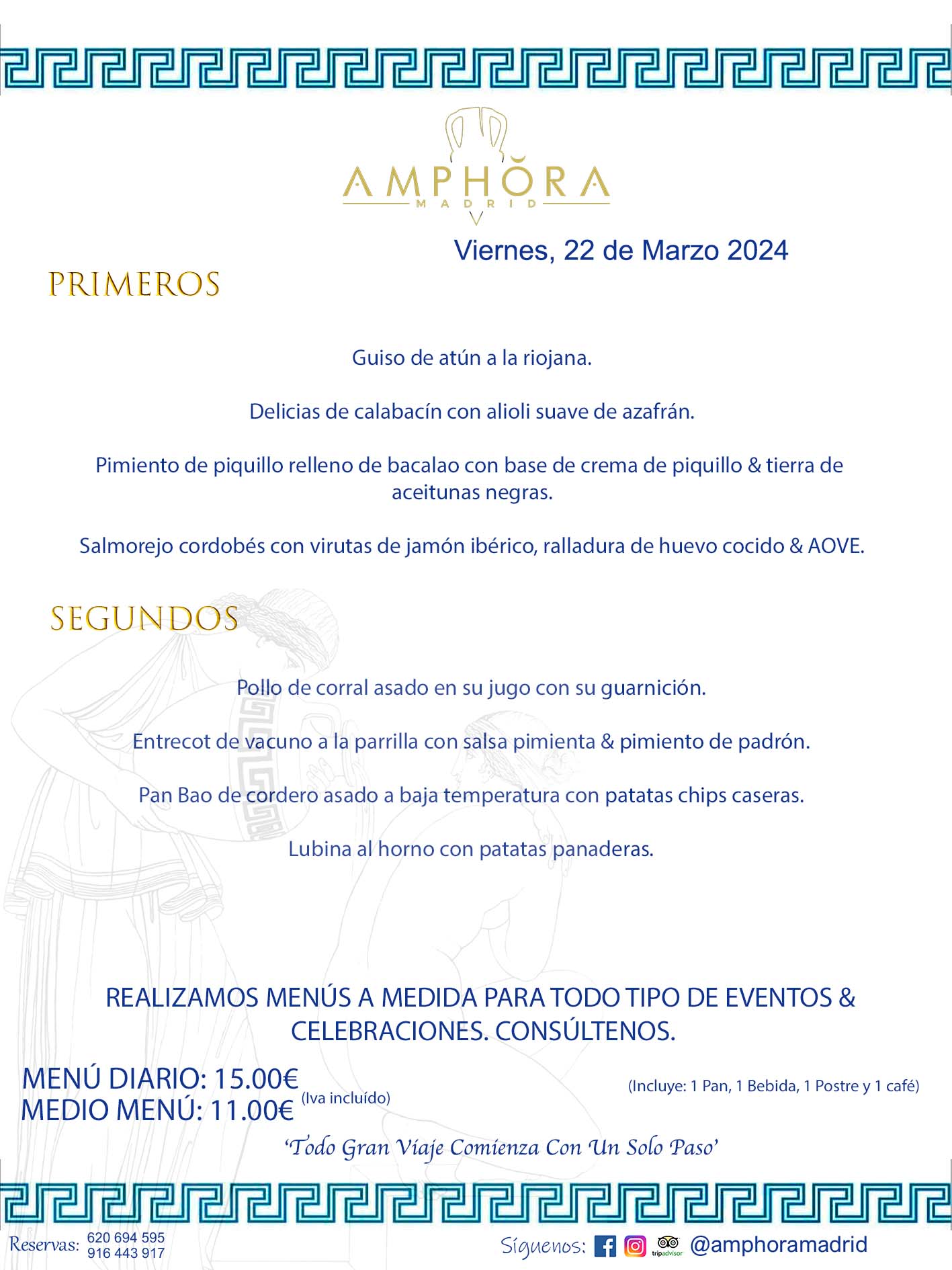 MENÚS DEL DÍA ALCORCÓN MENÚ DEL VIERNES 22 DE MARZO DE 2024 MENÚS DIARIOS MEJORES MENÚS RESTAURANTES ALCORCÓN RESTAURANTE AMPHORA TERRAZA EN ALCORCÓN (DISPONEMOS DE UNA GRAN TERRAZA) Av. Leganés, 54 28923 · Alcorcón · Madrid · España. 91 644 39 17 620 694 595 También realizamos menús especiales a medida personalizados a grupos para todo tipo de eventos, como celebraciones, comidas o cenas de empresas, bautizos, bodas, cumpleaños, cenas o comidas de navidad 2023 2024, etc. Consúltenos o visite nuestras excelentes y amplias instalaciones y les prepararemos el menú más ajustado a sus necesidades y presupuesto. #RestaurantesEventos #RestaurantesMenúsCelebraciones #RestaurantesSalonesBodasBautizosComuniones #MenúsEspecialesparaEventosAlcorcón #MenúsCelebracionesAlcorcón #RestaurantesSalonesMenúsEspecialesGrupos #RestaurantesMenúsCumpleaños #ComidasCenasEmpresasAlcorcón #MenúsparaCenasComidasEventosEmpresasMadrid #MejoresTerrazasMadrid #MejorTerrazaAlcorcónMadrid #PresupuestosMenúsBodasComunionesBautizosAlcorcón #RestaurantesSecretosconEncantoMadrid #RestaurantesMenúsCenasComidasGruposEmpresasNavidadesAlcorcon #SalonesComidasCenasEmpresasAlcorcón #MenúsEventos #MenúsBodas #MenúsComuniones #MenúsCumpleaños #MenúsBautizos #MenúsEventosAlcorcón #MenúsBodasAlcorcón #MenúsComunionesAlcorcón #MenúsCumpleañosAlcorcón #MenúsBautizosAlcorcón #MenúsNavidadAlcorcón #MenúsComidasNavidad #MenúsCenasNavidad #SalonesEventosAlcorcón RESTAURANTES ALCORCÓN CELEBRACIONES EVENTOS CUMPLEAÑOS BODAS COMUNIONES BAUTIZOS, MENÚS ESPECIALES A MEDIDA PARA REUNIONES FAMILIARES EVENTOS CELEBRACIONES BODAS COMUNIONES BAUTIZOS EN ALCORCÓN, RESTAURANTES SALONES GRUPOS COMIDAS CENAS EN ALCORCÓN, RESTAURANTES COMIDAS CENAS EMPRESA ALCORCÓN MADRID, MEJORES TERRAZAS ALCORCÓN, MEJOR TERRAZA ALCORCÓN, RESTAURANTES SECRETOS CON ENCANTO EN MADRID, RESTAURANTES MENUS GRUPOS ESPECIALES COMIDAS CENAS EMPRESAS NAVIDADES ALCORCÓN, CONSÚLTE NUESTROS MENÚS A MEDIDA PARA EVENTOS - REALIZAMOS MENÚS A MEDIDA PARA BODAS, COMUNIONES, BAUTIZOS, CUMPLEAÑOS, CENAS COMIDAS DE EMPRESAS, ETC - NUESTRO RESTAURANTE DIPONE DE UNA EXTRAORDINARIA TERRAZA PARA TODO TIPO DE EVENTOS - NUESTROS SALONES INTERIORES SE ADAPTAN A TODO DE EVENTOS, YA SEAN PARTICULARES COMO DE EMPRESAS - RESTAURANTE PREPARADO PARA TODO TIPO DE EVENTOS DE CLIENTES DE LA ZONA SUR SUROESTE DE MADRID COMO ALCORCÓN MÓSTOLES FUENLABRADA VILLAVICIOSA DE ODÓN POZUELO DE ALARCÓN GETAFE LAS ROZAS MAJADAHONDA - UNO DE LOS MEJORES RESTAURANTES DE MADRID PARA COMER O CENAR A LA CARTA O CON NUESTROS MENÚS - CELEBRE CON NOSOTROS SUS REUNIONES FAMILIARES CUMPLEAÑOS BAUTIZOS COMUNIONES BODAS PRESENTACIONES ETC. PUES SERÁN UN ÉXITO - MEJORES RESTAURANTES SALONES CELEBRACIONES EN ALCORCÓN -RESTAURANTES MENUS GRUPOS COMIDAS CENAS REUNIONES EMPRESAS NAVIDADES 2023 2024 ALCORCÓN ZONA SUR MADRID.MENÚS DEL DÍA ALCORCÓN MENÚ DEL MIÉRCOLES 10 DE ENERO DE 2024 MENÚS DIARIOS MEJORES MENÚS RESTAURANTES ALCORCÓN RESTAURANTE AMPHORA TERRAZA EN ALCORCÓN (DISPONEMOS DE UNA GRAN TERRAZA) Av. Leganés, 54 28923 · Alcorcón · Madrid · España. 91 644 39 17 620 694 595 También realizamos menús especiales a medida personalizados a grupos para todo tipo de eventos, como celebraciones, comidas o cenas de empresas, bautizos, bodas, cumpleaños, cenas o comidas de navidad 2023 2024, etc. Consúltenos o visite nuestras excelentes y amplias instalaciones y les prepararemos el menú más ajustado a sus necesidades y presupuesto. #RestaurantesEventos #RestaurantesMenúsCelebraciones #RestaurantesSalonesBodasBautizosComuniones #MenúsEspecialesparaEventosAlcorcón #MenúsCelebracionesAlcorcón #RestaurantesSalonesMenúsEspecialesGrupos #RestaurantesMenúsCumpleaños #ComidasCenasEmpresasAlcorcón #MenúsparaCenasComidasEventosEmpresasMadrid #MejoresTerrazasMadrid #MejorTerrazaAlcorcónMadrid #PresupuestosMenúsBodasComunionesBautizosAlcorcón #RestaurantesSecretosconEncantoMadrid #RestaurantesMenúsCenasComidasGruposEmpresasNavidadesAlcorcon #SalonesComidasCenasEmpresasAlcorcón #MenúsEventos #MenúsBodas #MenúsComuniones #MenúsCumpleaños #MenúsBautizos #MenúsEventosAlcorcón #MenúsBodasAlcorcón #MenúsComunionesAlcorcón #MenúsCumpleañosAlcorcón #MenúsBautizosAlcorcón #MenúsNavidadAlcorcón #MenúsComidasNavidad #MenúsCenasNavidad #SalonesEventosAlcorcón RESTAURANTES ALCORCÓN CELEBRACIONES EVENTOS CUMPLEAÑOS BODAS COMUNIONES BAUTIZOS, MENÚS ESPECIALES A MEDIDA PARA REUNIONES FAMILIARES EVENTOS CELEBRACIONES BODAS COMUNIONES BAUTIZOS EN ALCORCÓN, RESTAURANTES SALONES GRUPOS COMIDAS CENAS EN ALCORCÓN, RESTAURANTES COMIDAS CENAS EMPRESA ALCORCÓN MADRID, MEJORES TERRAZAS ALCORCÓN, MEJOR TERRAZA ALCORCÓN, RESTAURANTES SECRETOS CON ENCANTO EN MADRID, RESTAURANTES MENUS GRUPOS ESPECIALES COMIDAS CENAS EMPRESAS NAVIDADES ALCORCÓN, CONSÚLTE NUESTROS MENÚS A MEDIDA PARA EVENTOS - REALIZAMOS MENÚS A MEDIDA PARA BODAS, COMUNIONES, BAUTIZOS, CUMPLEAÑOS, CENAS COMIDAS DE EMPRESAS, ETC - NUESTRO RESTAURANTE DIPONE DE UNA EXTRAORDINARIA TERRAZA PARA TODO TIPO DE EVENTOS - NUESTROS SALONES INTERIORES SE ADAPTAN A TODO DE EVENTOS, YA SEAN PARTICULARES COMO DE EMPRESAS - RESTAURANTE PREPARADO PARA TODO TIPO DE EVENTOS DE CLIENTES DE LA ZONA SUR SUROESTE DE MADRID COMO ALCORCÓN MÓSTOLES FUENLABRADA VILLAVICIOSA DE ODÓN POZUELO DE ALARCÓN GETAFE LAS ROZAS MAJADAHONDA - UNO DE LOS MEJORES RESTAURANTES DE MADRID PARA COMER O CENAR A LA CARTA O CON NUESTROS MENÚS - CELEBRE CON NOSOTROS SUS REUNIONES FAMILIARES CUMPLEAÑOS BAUTIZOS COMUNIONES BODAS PRESENTACIONES ETC. PUES SERÁN UN ÉXITO - MEJORES RESTAURANTES SALONES CELEBRACIONES EN ALCORCÓN -RESTAURANTES MENUS GRUPOS COMIDAS CENAS REUNIONES EMPRESAS NAVIDADES 2023 2024 ALCORCÓN ZONA SUR MADRID.