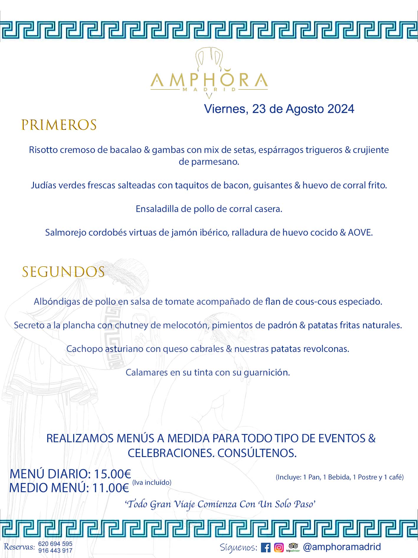 MENÚS DEL DÍA ALCORCÓN MENÚ DEL VIERNES 23 DE AGOSTO DE 2024 MENÚS DIARIOS MEJORES MENÚS RESTAURANTES ALCORCÓN RESTAURANTE AMPHORA TERRAZA EN ALCORCÓN (DISPONEMOS DE UNA GRAN TERRAZA) Av. Leganés, 54 28923 · Alcorcón · Madrid · España. 91 644 39 17 620 694 595 También realizamos menús especiales a medida personalizados a grupos para todo tipo de eventos, como celebraciones, comidas o cenas de empresas, bautizos, bodas, cumpleaños, cenas o comidas de navidad 2023 2024, etc. Consúltenos o visite nuestras excelentes y amplias instalaciones y les prepararemos el menú más ajustado a sus necesidades y presupuesto. #RestaurantesEventos #RestaurantesMenúsCelebraciones #RestaurantesSalonesBodasBautizosComuniones #MenúsEspecialesparaEventosAlcorcón #MenúsCelebracionesAlcorcón #RestaurantesSalonesMenúsEspecialesGrupos #RestaurantesMenúsCumpleaños #ComidasCenasEmpresasAlcorcón #MenúsparaCenasComidasEventosEmpresasMadrid #MejoresTerrazasMadrid #MejorTerrazaAlcorcónMadrid #PresupuestosMenúsBodasComunionesBautizosAlcorcón #RestaurantesSecretosconEncantoMadrid #RestaurantesMenúsCenasComidasGruposEmpresasNavidadesAlcorcon #SalonesComidasCenasEmpresasAlcorcón #MenúsEventos #MenúsBodas #MenúsComuniones #MenúsCumpleaños #MenúsBautizos #MenúsEventosAlcorcón #MenúsBodasAlcorcón #MenúsComunionesAlcorcón #MenúsCumpleañosAlcorcón #MenúsBautizosAlcorcón #MenúsNavidadAlcorcón #MenúsComidasNavidad #MenúsCenasNavidad #SalonesEventosAlcorcón RESTAURANTES ALCORCÓN CELEBRACIONES EVENTOS CUMPLEAÑOS BODAS COMUNIONES BAUTIZOS, MENÚS ESPECIALES A MEDIDA PARA REUNIONES FAMILIARES EVENTOS CELEBRACIONES BODAS COMUNIONES BAUTIZOS EN ALCORCÓN, RESTAURANTES SALONES GRUPOS COMIDAS CENAS EN ALCORCÓN, RESTAURANTES COMIDAS CENAS EMPRESA ALCORCÓN MADRID, MEJORES TERRAZAS ALCORCÓN, MEJOR TERRAZA ALCORCÓN, RESTAURANTES SECRETOS CON ENCANTO EN MADRID, RESTAURANTES MENUS GRUPOS ESPECIALES COMIDAS CENAS EMPRESAS NAVIDADES ALCORCÓN, CONSÚLTE NUESTROS MENÚS A MEDIDA PARA EVENTOS - REALIZAMOS MENÚS A MEDIDA PARA BODAS, COMUNIONES, BAUTIZOS, CUMPLEAÑOS, CENAS COMIDAS DE EMPRESAS, ETC - NUESTRO RESTAURANTE DIPONE DE UNA EXTRAORDINARIA TERRAZA PARA TODO TIPO DE EVENTOS - NUESTROS SALONES INTERIORES SE ADAPTAN A TODO DE EVENTOS, YA SEAN PARTICULARES COMO DE EMPRESAS - RESTAURANTE PREPARADO PARA TODO TIPO DE EVENTOS DE CLIENTES DE LA ZONA SUR SUROESTE DE MADRID COMO ALCORCÓN MÓSTOLES FUENLABRADA VILLAVICIOSA DE ODÓN POZUELO DE ALARCÓN GETAFE LAS ROZAS MAJADAHONDA - UNO DE LOS MEJORES RESTAURANTES DE MADRID PARA COMER O CENAR A LA CARTA O CON NUESTROS MENÚS - CELEBRE CON NOSOTROS SUS REUNIONES FAMILIARES CUMPLEAÑOS BAUTIZOS COMUNIONES BODAS PRESENTACIONES ETC. PUES SERÁN UN ÉXITO - MEJORES RESTAURANTES SALONES CELEBRACIONES EN ALCORCÓN -RESTAURANTES MENUS GRUPOS COMIDAS CENAS REUNIONES EMPRESAS NAVIDADES 2023 2024 ALCORCÓN ZONA SUR MADRID.MENÚS DEL DÍA ALCORCÓN MENÚ DEL MIÉRCOLES 10 DE ENERO DE 2024 MENÚS DIARIOS MEJORES MENÚS RESTAURANTES ALCORCÓN RESTAURANTE AMPHORA TERRAZA EN ALCORCÓN (DISPONEMOS DE UNA GRAN TERRAZA) Av. Leganés, 54 28923 · Alcorcón · Madrid · España. 91 644 39 17 620 694 595 También realizamos menús especiales a medida personalizados a grupos para todo tipo de eventos, como celebraciones, comidas o cenas de empresas, bautizos, bodas, cumpleaños, cenas o comidas de navidad 2023 2024, etc. Consúltenos o visite nuestras excelentes y amplias instalaciones y les prepararemos el menú más ajustado a sus necesidades y presupuesto. #RestaurantesEventos #RestaurantesMenúsCelebraciones #RestaurantesSalonesBodasBautizosComuniones #MenúsEspecialesparaEventosAlcorcón #MenúsCelebracionesAlcorcón #RestaurantesSalonesMenúsEspecialesGrupos #RestaurantesMenúsCumpleaños #ComidasCenasEmpresasAlcorcón #MenúsparaCenasComidasEventosEmpresasMadrid #MejoresTerrazasMadrid #MejorTerrazaAlcorcónMadrid #PresupuestosMenúsBodasComunionesBautizosAlcorcón #RestaurantesSecretosconEncantoMadrid #RestaurantesMenúsCenasComidasGruposEmpresasNavidadesAlcorcon #SalonesComidasCenasEmpresasAlcorcón #MenúsEventos #MenúsBodas #MenúsComuniones #MenúsCumpleaños #MenúsBautizos #MenúsEventosAlcorcón #MenúsBodasAlcorcón #MenúsComunionesAlcorcón #MenúsCumpleañosAlcorcón #MenúsBautizosAlcorcón #MenúsNavidadAlcorcón #MenúsComidasNavidad #MenúsCenasNavidad #SalonesEventosAlcorcón RESTAURANTES ALCORCÓN CELEBRACIONES EVENTOS CUMPLEAÑOS BODAS COMUNIONES BAUTIZOS, MENÚS ESPECIALES A MEDIDA PARA REUNIONES FAMILIARES EVENTOS CELEBRACIONES BODAS COMUNIONES BAUTIZOS EN ALCORCÓN, RESTAURANTES SALONES GRUPOS COMIDAS CENAS EN ALCORCÓN, RESTAURANTES COMIDAS CENAS EMPRESA ALCORCÓN MADRID, MEJORES TERRAZAS ALCORCÓN, MEJOR TERRAZA ALCORCÓN, RESTAURANTES SECRETOS CON ENCANTO EN MADRID, RESTAURANTES MENUS GRUPOS ESPECIALES COMIDAS CENAS EMPRESAS NAVIDADES ALCORCÓN, CONSÚLTE NUESTROS MENÚS A MEDIDA PARA EVENTOS - REALIZAMOS MENÚS A MEDIDA PARA BODAS, COMUNIONES, BAUTIZOS, CUMPLEAÑOS, CENAS COMIDAS DE EMPRESAS, ETC - NUESTRO RESTAURANTE DIPONE DE UNA EXTRAORDINARIA TERRAZA PARA TODO TIPO DE EVENTOS - NUESTROS SALONES INTERIORES SE ADAPTAN A TODO DE EVENTOS, YA SEAN PARTICULARES COMO DE EMPRESAS - RESTAURANTE PREPARADO PARA TODO TIPO DE EVENTOS DE CLIENTES DE LA ZONA SUR SUROESTE DE MADRID COMO ALCORCÓN MÓSTOLES FUENLABRADA VILLAVICIOSA DE ODÓN POZUELO DE ALARCÓN GETAFE LAS ROZAS MAJADAHONDA - UNO DE LOS MEJORES RESTAURANTES DE MADRID PARA COMER O CENAR A LA CARTA O CON NUESTROS MENÚS - CELEBRE CON NOSOTROS SUS REUNIONES FAMILIARES CUMPLEAÑOS BAUTIZOS COMUNIONES BODAS PRESENTACIONES ETC. PUES SERÁN UN ÉXITO - MEJORES RESTAURANTES SALONES CELEBRACIONES EN ALCORCÓN -RESTAURANTES MENUS GRUPOS COMIDAS CENAS REUNIONES EMPRESAS NAVIDADES 2023 2024 ALCORCÓN ZONA SUR MADRID.