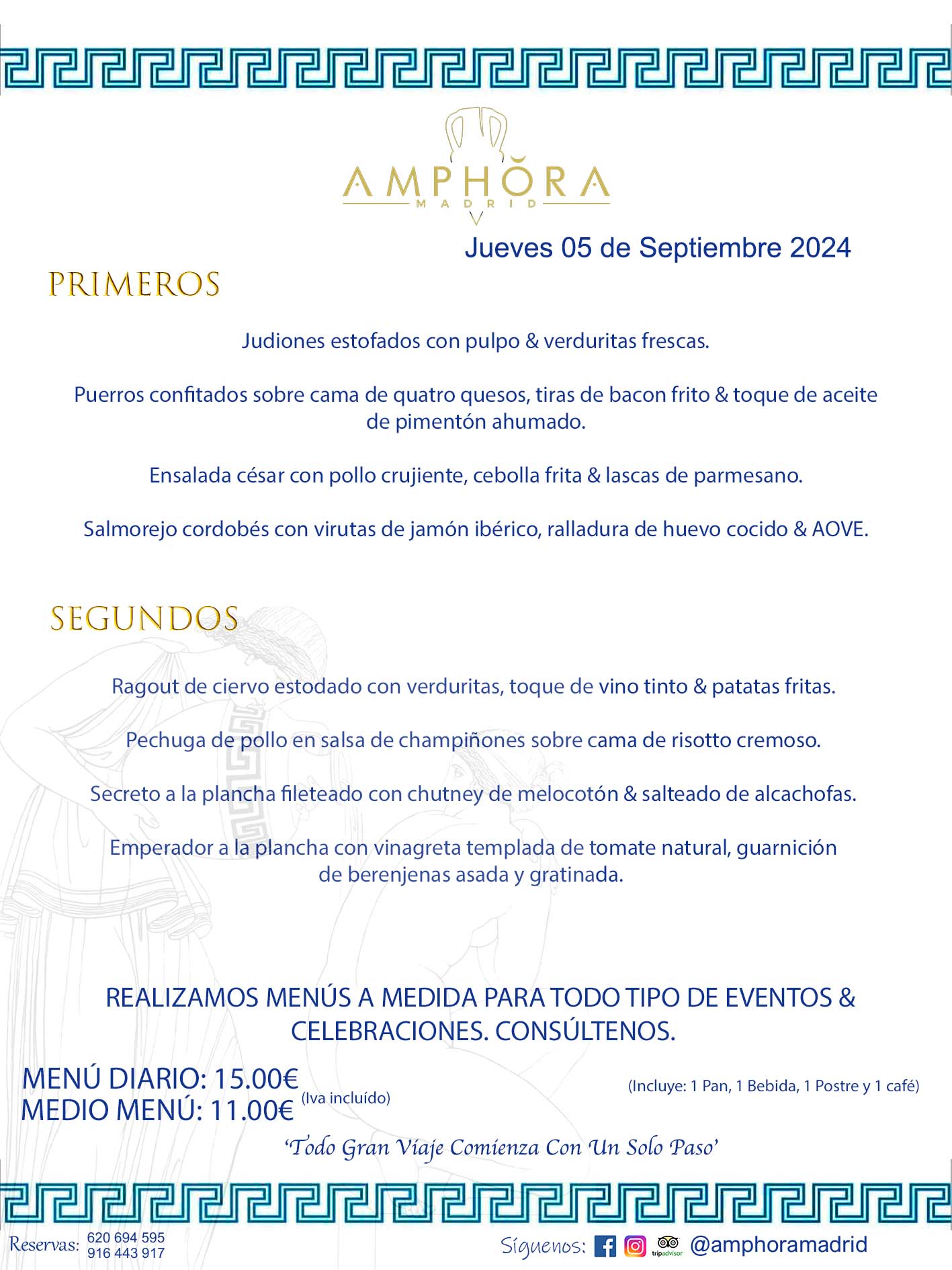 MENÚS DEL DÍA ALCORCÓN MENÚ DEL JUEVES 5 DE SEPTIEMBRE DE 2024 MENÚS DIARIOS MEJORES MENÚS RESTAURANTES ALCORCÓN RESTAURANTE AMPHORA TERRAZA EN ALCORCÓN (DISPONEMOS DE UNA GRAN TERRAZA) Av. Leganés, 54 28923 · Alcorcón · Madrid · España. 91 644 39 17 620 694 595 También realizamos menús especiales a medida personalizados a grupos para todo tipo de eventos, como celebraciones, comidas o cenas de empresas, bautizos, bodas, cumpleaños, cenas o comidas de navidad 2023 2024, etc. Consúltenos o visite nuestras excelentes y amplias instalaciones y les prepararemos el menú más ajustado a sus necesidades y presupuesto. #RestaurantesEventos #RestaurantesMenúsCelebraciones #RestaurantesSalonesBodasBautizosComuniones #MenúsEspecialesparaEventosAlcorcón #MenúsCelebracionesAlcorcón #RestaurantesSalonesMenúsEspecialesGrupos #RestaurantesMenúsCumpleaños #ComidasCenasEmpresasAlcorcón #MenúsparaCenasComidasEventosEmpresasMadrid #MejoresTerrazasMadrid #MejorTerrazaAlcorcónMadrid #PresupuestosMenúsBodasComunionesBautizosAlcorcón #RestaurantesSecretosconEncantoMadrid #RestaurantesMenúsCenasComidasGruposEmpresasNavidadesAlcorcon #SalonesComidasCenasEmpresasAlcorcón #MenúsEventos #MenúsBodas #MenúsComuniones #MenúsCumpleaños #MenúsBautizos #MenúsEventosAlcorcón #MenúsBodasAlcorcón #MenúsComunionesAlcorcón #MenúsCumpleañosAlcorcón #MenúsBautizosAlcorcón #MenúsNavidadAlcorcón #MenúsComidasNavidad #MenúsCenasNavidad #SalonesEventosAlcorcón RESTAURANTES ALCORCÓN CELEBRACIONES EVENTOS CUMPLEAÑOS BODAS COMUNIONES BAUTIZOS, MENÚS ESPECIALES A MEDIDA PARA REUNIONES FAMILIARES EVENTOS CELEBRACIONES BODAS COMUNIONES BAUTIZOS EN ALCORCÓN, RESTAURANTES SALONES GRUPOS COMIDAS CENAS EN ALCORCÓN, RESTAURANTES COMIDAS CENAS EMPRESA ALCORCÓN MADRID, MEJORES TERRAZAS ALCORCÓN, MEJOR TERRAZA ALCORCÓN, RESTAURANTES SECRETOS CON ENCANTO EN MADRID, RESTAURANTES MENUS GRUPOS ESPECIALES COMIDAS CENAS EMPRESAS NAVIDADES ALCORCÓN, CONSÚLTE NUESTROS MENÚS A MEDIDA PARA EVENTOS - REALIZAMOS MENÚS A MEDIDA PARA BODAS, COMUNIONES, BAUTIZOS, CUMPLEAÑOS, CENAS COMIDAS DE EMPRESAS, ETC - NUESTRO RESTAURANTE DIPONE DE UNA EXTRAORDINARIA TERRAZA PARA TODO TIPO DE EVENTOS - NUESTROS SALONES INTERIORES SE ADAPTAN A TODO DE EVENTOS, YA SEAN PARTICULARES COMO DE EMPRESAS - RESTAURANTE PREPARADO PARA TODO TIPO DE EVENTOS DE CLIENTES DE LA ZONA SUR SUROESTE DE MADRID COMO ALCORCÓN MÓSTOLES FUENLABRADA VILLAVICIOSA DE ODÓN POZUELO DE ALARCÓN GETAFE LAS ROZAS MAJADAHONDA - UNO DE LOS MEJORES RESTAURANTES DE MADRID PARA COMER O CENAR A LA CARTA O CON NUESTROS MENÚS - CELEBRE CON NOSOTROS SUS REUNIONES FAMILIARES CUMPLEAÑOS BAUTIZOS COMUNIONES BODAS PRESENTACIONES ETC. PUES SERÁN UN ÉXITO - MEJORES RESTAURANTES SALONES CELEBRACIONES EN ALCORCÓN -RESTAURANTES MENUS GRUPOS COMIDAS CENAS REUNIONES EMPRESAS NAVIDADES 2024 ALCORCÓN ZONA SUR MADRID.MENÚS DEL DÍA ALCORCÓN DIARIOS MEJORES MENÚS RESTAURANTES ALCORCÓN RESTAURANTE AMPHORA TERRAZA EN ALCORCÓN (DISPONEMOS DE UNA GRAN TERRAZA)