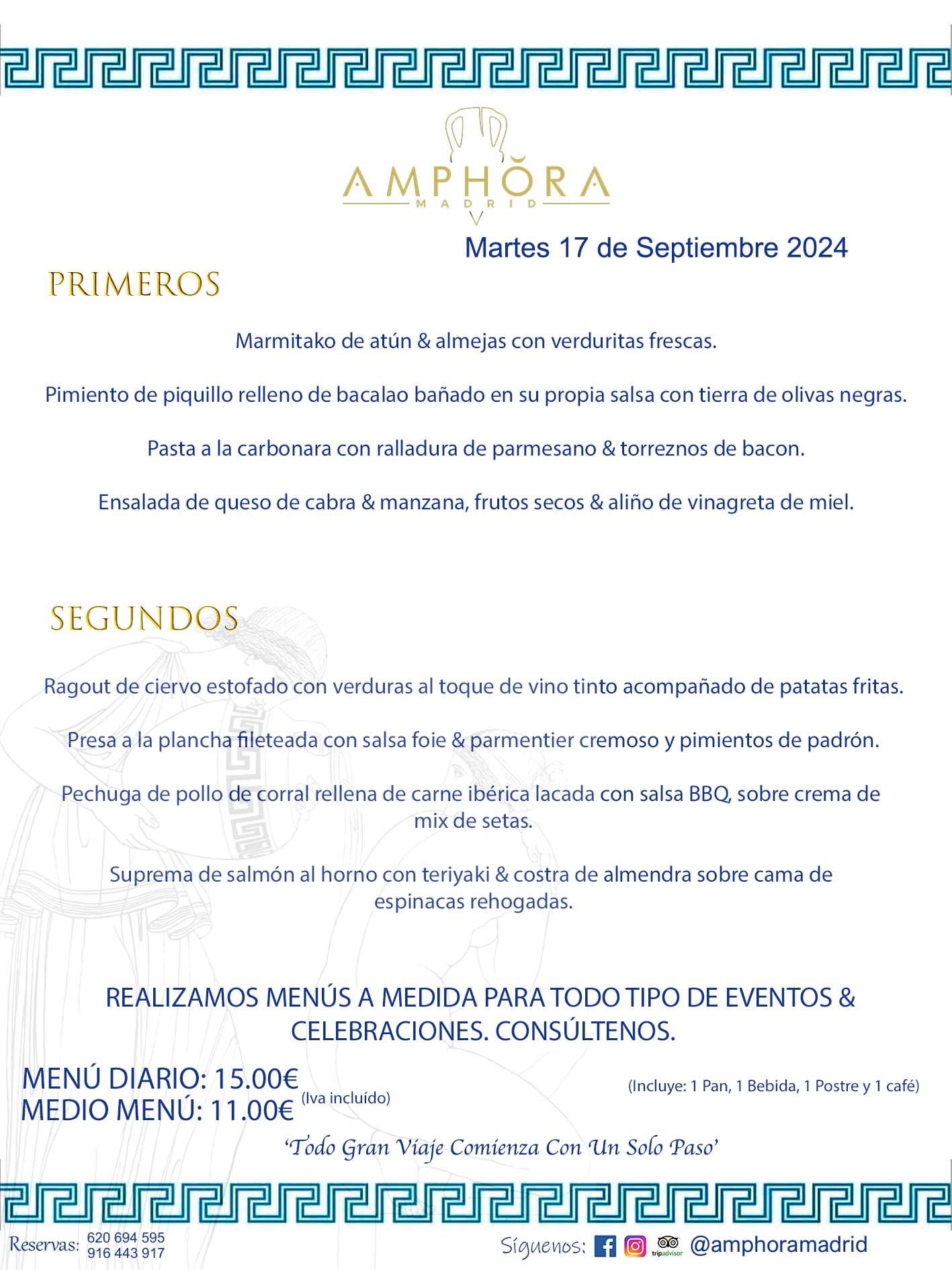 MENÚS DEL DÍA ALCORCÓN MENÚ DEL MARTES 17 DE SEPTIEMBRE DE 2024 MENÚS DIARIOS MEJORES MENÚS RESTAURANTES ALCORCÓN RESTAURANTE AMPHORA TERRAZA EN ALCORCÓN (DISPONEMOS DE UNA GRAN TERRAZA) Av. Leganés, 54 28923 · Alcorcón · Madrid · España. 91 644 39 17 620 694 595 También realizamos menús especiales a medida personalizados a grupos para todo tipo de eventos, como celebraciones, comidas o cenas de empresas, bautizos, bodas, cumpleaños, cenas o comidas de navidad 2023 2024, etc. Consúltenos o visite nuestras excelentes y amplias instalaciones y les prepararemos el menú más ajustado a sus necesidades y presupuesto. #RestaurantesEventos #RestaurantesMenúsCelebraciones #RestaurantesSalonesBodasBautizosComuniones #MenúsEspecialesparaEventosAlcorcón #MenúsCelebracionesAlcorcón #RestaurantesSalonesMenúsEspecialesGrupos #RestaurantesMenúsCumpleaños #ComidasCenasEmpresasAlcorcón #MenúsparaCenasComidasEventosEmpresasMadrid #MejoresTerrazasMadrid #MejorTerrazaAlcorcónMadrid #PresupuestosMenúsBodasComunionesBautizosAlcorcón #RestaurantesSecretosconEncantoMadrid #RestaurantesMenúsCenasComidasGruposEmpresasNavidadesAlcorcon #SalonesComidasCenasEmpresasAlcorcón #MenúsEventos #MenúsBodas #MenúsComuniones #MenúsCumpleaños #MenúsBautizos #MenúsEventosAlcorcón #MenúsBodasAlcorcón #MenúsComunionesAlcorcón #MenúsCumpleañosAlcorcón #MenúsBautizosAlcorcón #MenúsNavidadAlcorcón #MenúsComidasNavidad #MenúsCenasNavidad #SalonesEventosAlcorcón RESTAURANTES ALCORCÓN CELEBRACIONES EVENTOS CUMPLEAÑOS BODAS COMUNIONES BAUTIZOS, MENÚS ESPECIALES A MEDIDA PARA REUNIONES FAMILIARES EVENTOS CELEBRACIONES BODAS COMUNIONES BAUTIZOS EN ALCORCÓN, RESTAURANTES SALONES GRUPOS COMIDAS CENAS EN ALCORCÓN, RESTAURANTES COMIDAS CENAS EMPRESA ALCORCÓN MADRID, MEJORES TERRAZAS ALCORCÓN, MEJOR TERRAZA ALCORCÓN, RESTAURANTES SECRETOS CON ENCANTO EN MADRID, RESTAURANTES MENUS GRUPOS ESPECIALES COMIDAS CENAS EMPRESAS NAVIDADES ALCORCÓN, CONSÚLTE NUESTROS MENÚS A MEDIDA PARA EVENTOS - REALIZAMOS MENÚS A MEDIDA PARA BODAS, COMUNIONES, BAUTIZOS, CUMPLEAÑOS, CENAS COMIDAS DE EMPRESAS, ETC - NUESTRO RESTAURANTE DIPONE DE UNA EXTRAORDINARIA TERRAZA PARA TODO TIPO DE EVENTOS - NUESTROS SALONES INTERIORES SE ADAPTAN A TODO DE EVENTOS, YA SEAN PARTICULARES COMO DE EMPRESAS - RESTAURANTE PREPARADO PARA TODO TIPO DE EVENTOS DE CLIENTES DE LA ZONA SUR SUROESTE DE MADRID COMO ALCORCÓN MÓSTOLES FUENLABRADA VILLAVICIOSA DE ODÓN POZUELO DE ALARCÓN GETAFE LAS ROZAS MAJADAHONDA - UNO DE LOS MEJORES RESTAURANTES DE MADRID PARA COMER O CENAR A LA CARTA O CON NUESTROS MENÚS - CELEBRE CON NOSOTROS SUS REUNIONES FAMILIARES CUMPLEAÑOS BAUTIZOS COMUNIONES BODAS PRESENTACIONES ETC. PUES SERÁN UN ÉXITO - MEJORES RESTAURANTES SALONES CELEBRACIONES EN ALCORCÓN -RESTAURANTES MENUS GRUPOS COMIDAS CENAS REUNIONES EMPRESAS NAVIDADES 2024 ALCORCÓN ZONA SUR MADRID.MENÚS DEL DÍA ALCORCÓN DIARIOS MEJORES MENÚS RESTAURANTES ALCORCÓN RESTAURANTE AMPHORA TERRAZA EN ALCORCÓN (DISPONEMOS DE UNA GRAN TERRAZA)