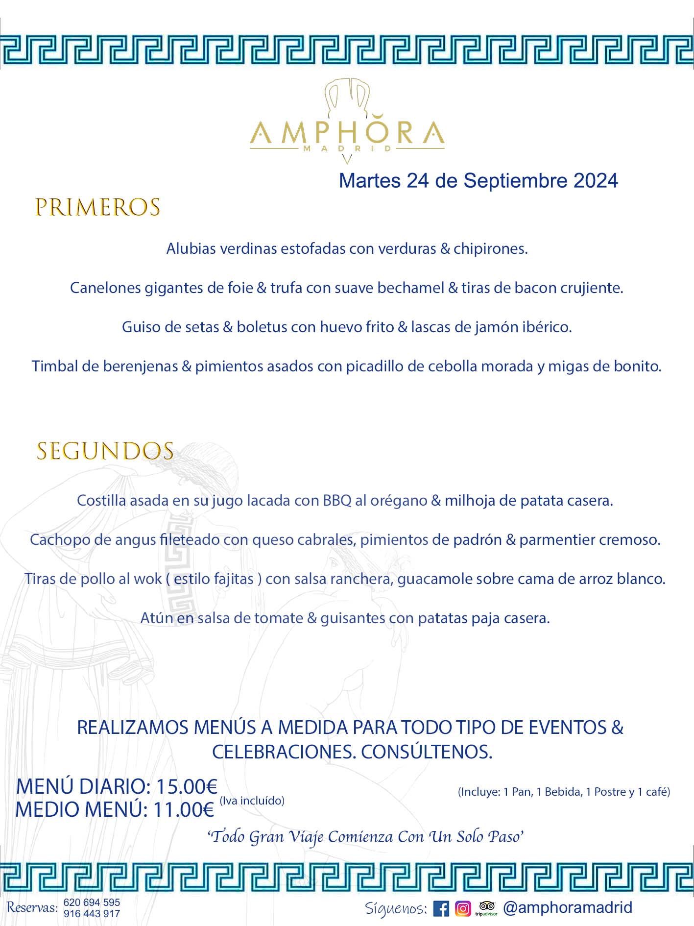 MENÚS DEL DÍA ALCORCÓN MENÚ DEL MARTES 24 DE SEPTIEMBRE DE 2024 MENÚS DIARIOS MEJORES MENÚS RESTAURANTES ALCORCÓN RESTAURANTE AMPHORA TERRAZA EN ALCORCÓN (DISPONEMOS DE UNA GRAN TERRAZA) Av. Leganés, 54 28923 · Alcorcón · Madrid · España. 91 644 39 17 620 694 595 También realizamos menús especiales a medida personalizados a grupos para todo tipo de eventos, como celebraciones, comidas o cenas de empresas, bautizos, bodas, cumpleaños, cenas o comidas de navidad 2023 2024, etc. Consúltenos o visite nuestras excelentes y amplias instalaciones y les prepararemos el menú más ajustado a sus necesidades y presupuesto. #RestaurantesEventos #RestaurantesMenúsCelebraciones #RestaurantesSalonesBodasBautizosComuniones #MenúsEspecialesparaEventosAlcorcón #MenúsCelebracionesAlcorcón #RestaurantesSalonesMenúsEspecialesGrupos #RestaurantesMenúsCumpleaños #ComidasCenasEmpresasAlcorcón #MenúsparaCenasComidasEventosEmpresasMadrid #MejoresTerrazasMadrid #MejorTerrazaAlcorcónMadrid #PresupuestosMenúsBodasComunionesBautizosAlcorcón #RestaurantesSecretosconEncantoMadrid #RestaurantesMenúsCenasComidasGruposEmpresasNavidadesAlcorcon #SalonesComidasCenasEmpresasAlcorcón #MenúsEventos #MenúsBodas #MenúsComuniones #MenúsCumpleaños #MenúsBautizos #MenúsEventosAlcorcón #MenúsBodasAlcorcón #MenúsComunionesAlcorcón #MenúsCumpleañosAlcorcón #MenúsBautizosAlcorcón #MenúsNavidadAlcorcón #MenúsComidasNavidad #MenúsCenasNavidad #SalonesEventosAlcorcón RESTAURANTES ALCORCÓN CELEBRACIONES EVENTOS CUMPLEAÑOS BODAS COMUNIONES BAUTIZOS, MENÚS ESPECIALES A MEDIDA PARA REUNIONES FAMILIARES EVENTOS CELEBRACIONES BODAS COMUNIONES BAUTIZOS EN ALCORCÓN, RESTAURANTES SALONES GRUPOS COMIDAS CENAS EN ALCORCÓN, RESTAURANTES COMIDAS CENAS EMPRESA ALCORCÓN MADRID, MEJORES TERRAZAS ALCORCÓN, MEJOR TERRAZA ALCORCÓN, RESTAURANTES SECRETOS CON ENCANTO EN MADRID, RESTAURANTES MENUS GRUPOS ESPECIALES COMIDAS CENAS EMPRESAS NAVIDADES ALCORCÓN, CONSÚLTE NUESTROS MENÚS A MEDIDA PARA EVENTOS - REALIZAMOS MENÚS A MEDIDA PARA BODAS, COMUNIONES, BAUTIZOS, CUMPLEAÑOS, CENAS COMIDAS DE EMPRESAS, ETC - NUESTRO RESTAURANTE DIPONE DE UNA EXTRAORDINARIA TERRAZA PARA TODO TIPO DE EVENTOS - NUESTROS SALONES INTERIORES SE ADAPTAN A TODO DE EVENTOS, YA SEAN PARTICULARES COMO DE EMPRESAS - RESTAURANTE PREPARADO PARA TODO TIPO DE EVENTOS DE CLIENTES DE LA ZONA SUR SUROESTE DE MADRID COMO ALCORCÓN MÓSTOLES FUENLABRADA VILLAVICIOSA DE ODÓN POZUELO DE ALARCÓN GETAFE LAS ROZAS MAJADAHONDA - UNO DE LOS MEJORES RESTAURANTES DE MADRID PARA COMER O CENAR A LA CARTA O CON NUESTROS MENÚS - CELEBRE CON NOSOTROS SUS REUNIONES FAMILIARES CUMPLEAÑOS BAUTIZOS COMUNIONES BODAS PRESENTACIONES ETC. PUES SERÁN UN ÉXITO - MEJORES RESTAURANTES SALONES CELEBRACIONES EN ALCORCÓN -RESTAURANTES MENUS GRUPOS COMIDAS CENAS REUNIONES EMPRESAS NAVIDADES 2024 ALCORCÓN ZONA SUR MADRID.MENÚS DEL DÍA ALCORCÓN DIARIOS MEJORES MENÚS RESTAURANTES ALCORCÓN RESTAURANTE AMPHORA TERRAZA EN ALCORCÓN (DISPONEMOS DE UNA GRAN TERRAZA)